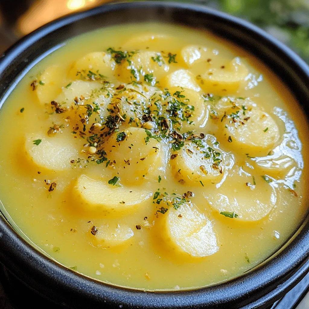Die Hauptzutaten für das Rezept sind einfach und leicht zu finden. Du brauchst 800 g festkochende Kartoffeln, die du schälst und würfelst. Eine große Zwiebel gibt der Suppe Geschmack. Zudem verwendest du zwei Karotten, die du in kleine Stücke schneidest, und zwei Stangen Sellerie, die du ebenfalls würfelst.