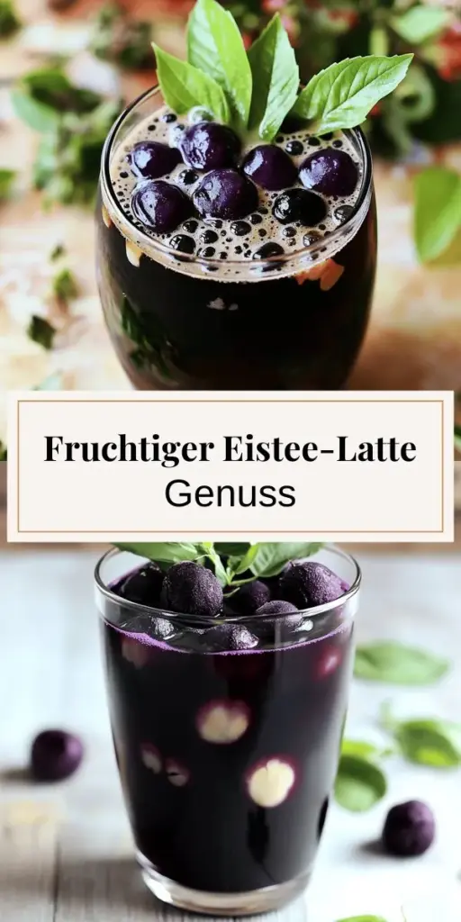 Entdecke den erfrischenden Blackberry Sage Iced Tea Latte, der die süße Fruchtigkeit von schwarzen Johannisbeeren mit dem würzigen Aroma von Salbei kombiniert. In diesem einfachen Rezept erfährst du, wie du diesen köstlichen Eistee Latte zubereitest, inklusive gesunder Tipps und Variationen für jeden Geschmack. Lass dich inspirieren und klicke hier, um mehr über die Zubereitung und die gesundheitlichen Vorteile zu erfahren!