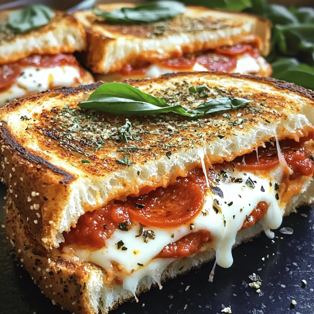 - Sourdough-Brot - Mozzarella-Käse - Peperoni-Scheiben - Pizza-Sauce