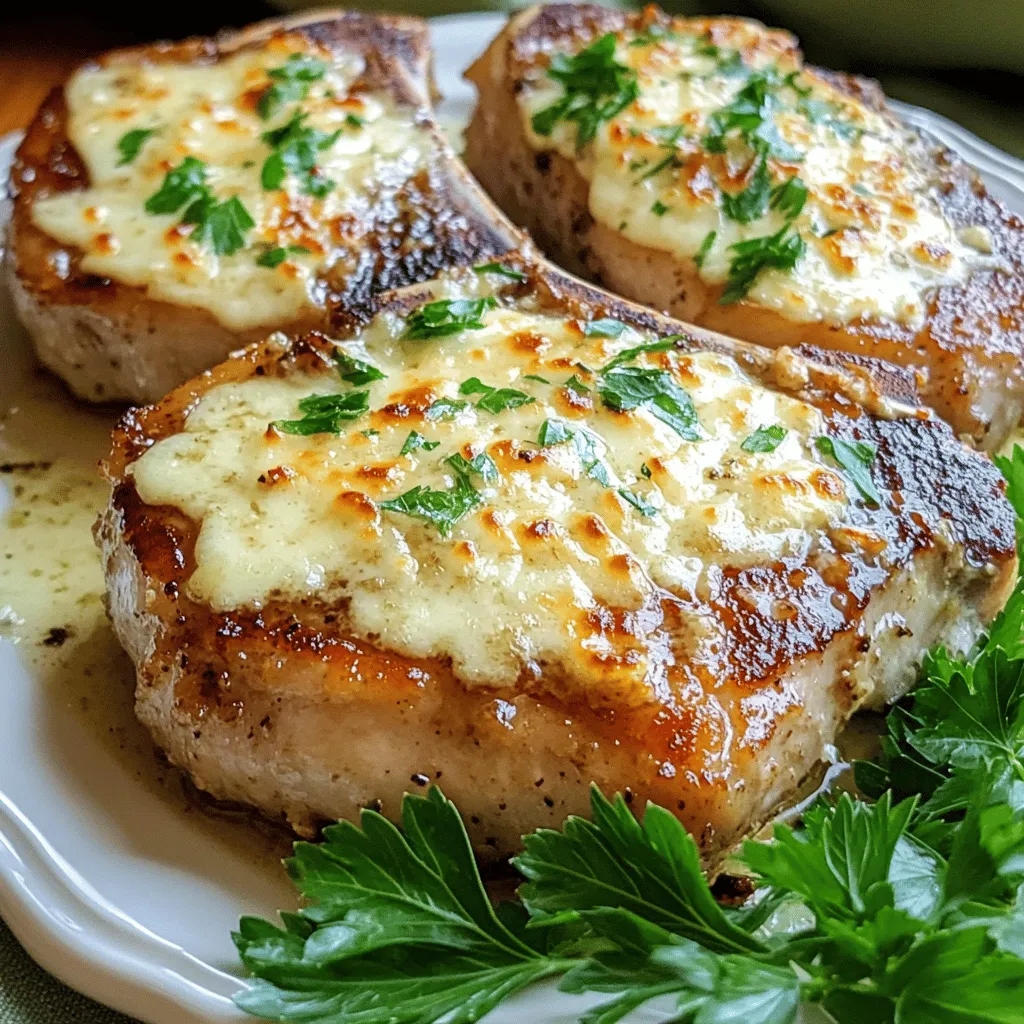 Für die Knoblauch Parmesan Schweinekoteletts benötigst du diese Zutaten: - 4 Schweinekoteletts (ca. 200 g jeweils) - 4 Knoblauchzehen, fein gehackt - 100 g Parmesan, frisch gerieben - 2 Esslöffel Olivenöl - 1 Esslöffel Butter - 1 Teelöffel getrockneter Thymian - 1 Teelöffel Paprika - Salz und Pfeffer nach Geschmack - Frische Petersilie zum Garnieren