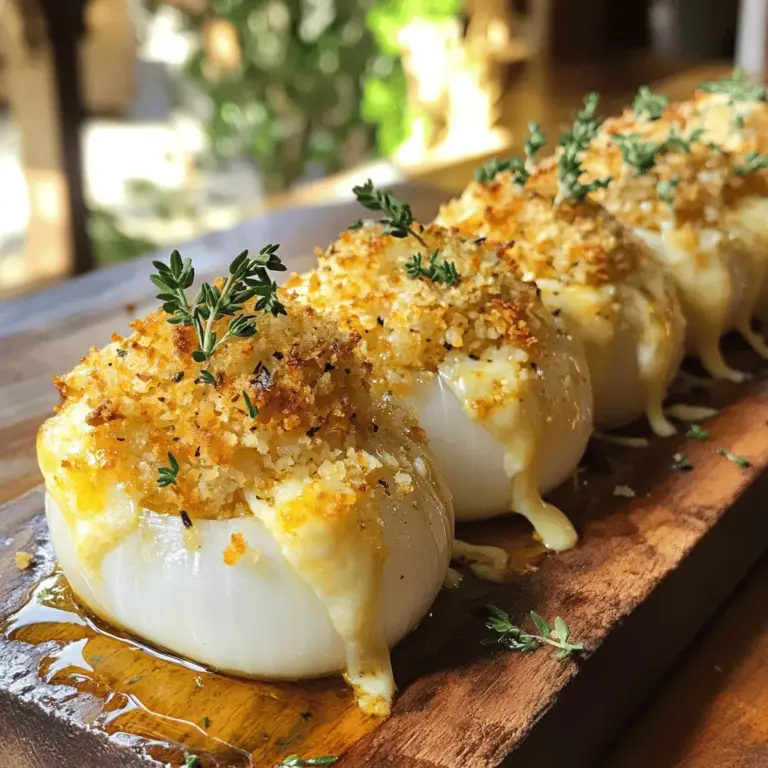 Um Fiori di cipolla al forno zuzubereiten, benötigen Sie einige einfache Zutaten. Die Hauptzutat sind große Zwiebeln, etwa vier Stück. Sie brauchen auch 200 g geriebenen Käse wie Pecorino oder Parmesan. Semmelbrösel, Knoblauch, Olivenöl, frische Kräuter und Gewürze sind ebenfalls wichtig. Diese helfen, den Zwiebeln viel Geschmack zu geben.