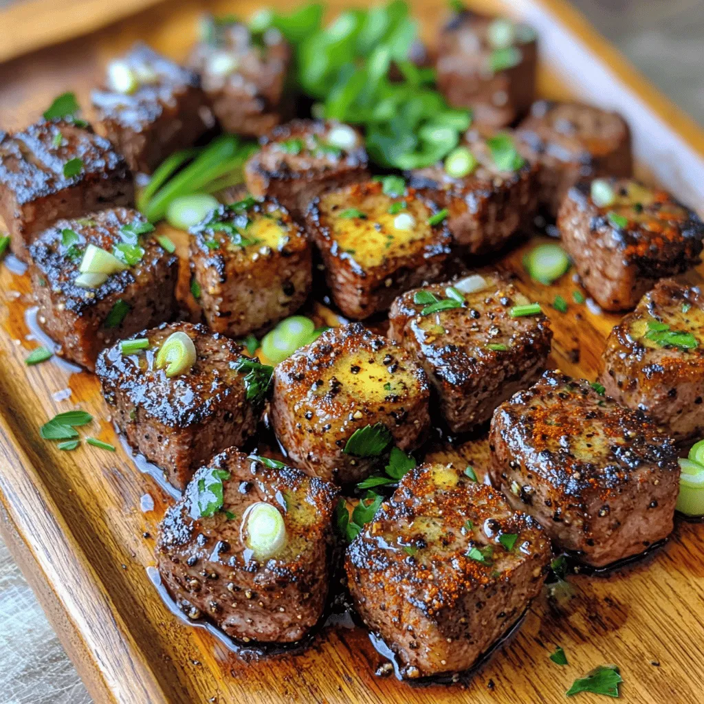 Für Cajun Knoblauchbutter Steak Bites brauchen wir einige einfache, aber wichtige Zutaten. Hier ist die Liste: