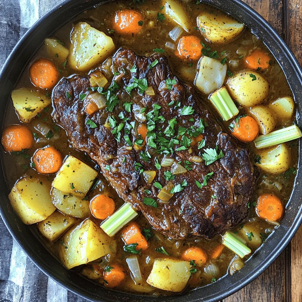 Für ein gutes Pot Roast brauchen Sie einige wichtige Zutaten. Diese sind: