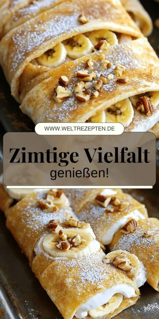 Entdecke das köstliche Rezept für Zimt-Frischkäse-Rollen, die einfach zuzubereiten sind und jedem schmecken! Diese schmackhaften Snacks kombinieren cremigen Frischkäse, fruchtige Bananen und einen Hauch von Zimt für den perfekten Genuss. Ideal für jede Gelegenheit – ob als Dessert oder Snack. Klicke hier, um die vollständige Anleitung zu erfahren und deine eigenen leckeren Roll-Ups zu kreieren!