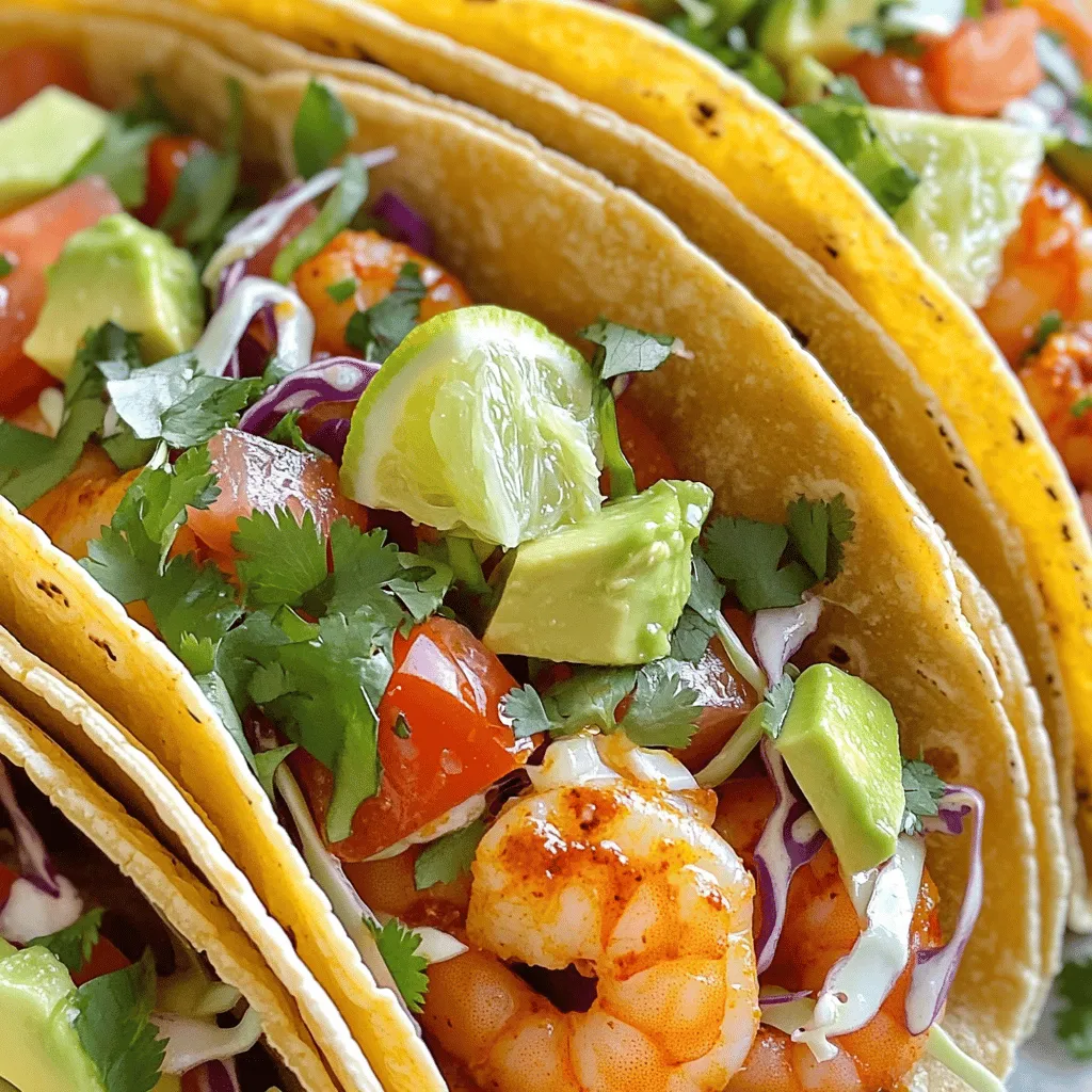 Für köstliche Chili Lime Shrimp Tacos brauchen Sie einige einfache, frische Zutaten. Diese Zutaten machen den Geschmack lebendig und lecker. Hier ist die Liste: - 450 g große Garnelen, geschält und entdarmt - 2 Esslöffel Olivenöl - 8 kleine Maistortillas - 240 ml gehobelte Kohl (grün oder lila) - 120 g gewürfelte Tomaten - 1 Avocado, in Scheiben geschnitten - Frischer Koriander zur Garnitur - Limettenspalten zum Servieren Die Marinade verleiht den Garnelen den besonderen Kick. Sie brauchen: - 2 Esslöffel Chili-Pulver - 1 Teelöffel Kreuzkümmel - 1 Teelöffel Knoblauchpulver - Schale und Saft von 1 Limette - Salz und Pfeffer nach Geschmack Mischen Sie die Marinade gut. So nehmen die Garnelen den vollen Geschmack auf. Die Aromen sind wichtig für ein gutes Ergebnis. Um die Tacos noch besser zu machen, können Sie sie mit verschiedenen Beilagen garnieren. Hier sind einige Ideen: - Frischer Koriander für den Duft - Limettenspalten, um mehr Frische hinzuzufügen - Avocadoscheiben für eine cremige Textur Diese Beilagen bringen zusätzliche Frische und Farbe auf den Teller. Für das vollständige Rezept schauen Sie sich bitte das Full Recipe an. Zuerst nimmst du eine große Schüssel. Gib die Garnelen hinein. Füge Olivenöl, Chili-Pulver, Kreuzkümmel und Knoblauchpulver hinzu. Reibe die Schale einer Limette und presse den Saft darüber. Mische alles gut. Die Garnelen brauchen jetzt etwas Liebe. Lass sie 15 bis 20 Minuten marinieren. So nehmen sie die Aromen auf. Erhitze eine Pfanne auf mittlerer bis hoher Hitze. Wenn die Pfanne heiß ist, füge die marinierten Garnelen hinzu. Brate sie für 2 bis 3 Minuten pro Seite. Die Garnelen sollten rosa und undurchsichtig sein. Nimm sie dann vom Herd. Jetzt kommen die Tortillas dran. Nimm eine trockene Pfanne und erhitze sie bei mittlerer Hitze. Lege die Tortillas in die Pfanne. Wärm jede Tortilla etwa 30 Sekunden auf jeder Seite. Sie sollten weich und geschmeidig sein. So schmecken sie besser in den Tacos. Jetzt wird es spannend! Nimm eine Tortilla und lege eine gute Menge Kohl darauf. Dann kommen die Garnelen dazu. Toppe das Ganze mit gewürfelten Tomaten und Avocadoscheiben. Vergiss nicht den frischen Koriander. Ein Spritzer Limette macht alles frisch. Du kannst die Tacos sofort servieren. Halte Limettenspalten bereit für den Extra-Kick. Für das komplette Rezept, schau dir den [Full Recipe] an. Um die Garnelen perfekt zu grillen, ist die Marinade wichtig. Ich empfehle, die Garnelen mindestens 15 Minuten marinieren zu lassen. Das hilft, die Aromen gut aufzunehmen. Heize deine Pfanne gut vor. Die Garnelen brauchen nur 2-3 Minuten pro Seite. Sie sind fertig, wenn sie rosa und undurchsichtig sind. Zu lange garen macht sie zäh. Für die besten Tortillas erwärmst du sie in einer trockenen Pfanne. Stelle die Hitze auf mittlere Stufe. Erhitze jede Tortilla etwa 30 Sekunden pro Seite. So bleiben sie weich und geschmeidig. Vermeide Mikrowellen, da sie die Tortillas gummiartig machen können. Das Anrichten macht einen großen Unterschied. Lege zuerst etwas gehobelten Kohl auf die Tortilla. Füge dann die Garnelen hinzu. Toppe die Tacos mit gewürfelten Tomaten und Avocadoscheiben. Ein frischer Koriander macht das Gericht lebendig. Ein Spritzer Limette gibt den letzten Schliff. So sehen die Tacos nicht nur gut aus, sie schmecken auch besser. {{image_4}} Wenn du eine vegetarische Option möchtest, ersetze die Garnelen. Tofu oder Tempeh sind prima Alternativen. Mariniere sie genau wie die Garnelen. Dazu passt auch Blumenkohl. Röste ihn mit den gleichen Gewürzen. Du bekommst einen leckeren und herzhaften Geschmack. Du kannst die Tacos mit anderen Aromen aufpeppen. Probiere Mango oder Ananas für eine süße Note. Füge frische Jalapeños für etwas Schärfe hinzu. Auch eine Chipotle-Sauce passt gut. Sie bringt einen rauchigen Geschmack. Experimentiere mit Gewürzen wie Paprika oder Zwiebelpulver. Diese Tacos sind perfekt für Partys. Richte sie in einer großen Platte an. Stelle verschiedene Toppings bereit. So können deine Gäste ihre Tacos nach Lust und Laune gestalten. Denk an gehackte Zwiebeln, Käse oder Salsa. Jeder kann seine eigenen Kreationen machen. Für eine süße Note serviere Limetten-Kekse als Dessert. Wenn du Reste von den Chili Lime Shrimp Tacos hast, bewahre sie gut auf. Stelle sicher, dass die Tacos in einem luftdichten Behälter sind. Du kannst die Garnelen und die Tortillas getrennt lagern. So bleiben die Aromen frisch. Im Kühlschrank halten sie sich bis zu zwei Tage. Um die Tacos aufzuwärmen, kannst du die Garnelen in einer Pfanne bei mittlerer Hitze erhitzen. Achte darauf, sie nicht zu lange zu kochen, sonst werden sie zäh. Die Tortillas kannst du in der Mikrowelle für 15 Sekunden erwärmen. So bleiben sie weich und lecker. Die Haltbarkeit der Zutaten variiert. Frische Garnelen sind im Kühlschrank drei bis vier Tage haltbar. Limetten halten sich etwa eine Woche. Frisches Gemüse, wie Avocado und Tomaten, sollte innerhalb von zwei bis drei Tagen gegessen werden. So bleiben deine Tacos frisch und schmackhaft. Für das komplette Rezept, siehe Full Recipe. Die Schärfe der Chili Lime Shrimp Tacos hängt von Ihrem Chili-Pulver ab. Normalerweise sind sie mild bis mittel. Wenn Sie es schärfer mögen, können Sie mehr Chili-Pulver hinzufügen. Oder Sie verwenden frische Chilis. Passen Sie die Menge nach Ihrem Geschmack an. Achten Sie darauf, die Garnelen gut zu marinieren, damit die Aromen gut durchdringen. Ja, Sie können die Garnelen ersetzen. Hähnchen, Tofu oder Fisch sind tolle Alternativen. Marinieren Sie diese Proteine genauso wie die Garnelen. Achten Sie auf die Garzeit, da sie unterschiedlich ist. Zum Beispiel braucht Hähnchen länger als Garnelen. So haben Sie viele Optionen, um das Rezept anzupassen. Zu Chili Lime Shrimp Tacos passen viele Beilagen gut. Hier sind einige Ideen: - Reis oder Quinoa, für eine sättigende Beilage - Bohnen, als proteinreiche Ergänzung - Guacamole, für ein cremiges Element - Salsa, für zusätzliche Frische und Geschmack - Ein einfacher grüner Salat, um das Gericht leicht zu halten Diese Beilagen ergänzen die Tacos perfekt und bieten eine bunte Vielfalt. Chili Lime Shrimp Tacos sind einfach zuzubereiten und voller Geschmack. Wir haben die Hauptzutaten, Gewürze und die besten Beilagen besprochen. Außerdem gab es eine Schritt-für-Schritt-Anleitung, um perfektes Grillen zu garantieren. Du kannst vegetarische Varianten ausprobieren und einfach Anpassungen vornehmen. Denk daran, Reste richtig zu lagern. Mit diesen Tipps und Tricks machst du deine Tacos zur nächsten Feierstelle. Genieße deine leckeren Tacos und teile sie mit Freunden und Familie.