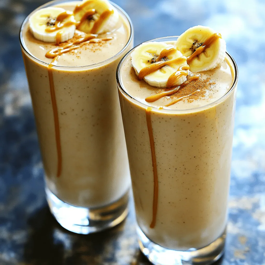 Für einen leckeren Erdnussbutter-Banana Smoothie brauchst du: - 2 reife Bananen - 2 Esslöffel natürliche Erdnussbutter - 1 Tasse ungesüßte Mandelmilch (oder Milch nach Wahl) - 1 Esslöffel Honig oder Ahornsirup (optional) - 1/2 Teelöffel Vanilleextrakt - 1/4 Teelöffel gemahlener Zimt - 1/2 Tasse Haferflocken - Eine Handvoll Eiswürfel (optional) Jede Zutat hat ihren eigenen Nutzen. Die Bananen geben dir Energie durch ihre natürlichen Zucker. Die Erdnussbutter liefert dir gesunde Fette und Proteine. Mandelmilch ist eine gute, milchfreie Option mit weniger Kalorien. Honig oder Ahornsirup süßen den Smoothie ganz natürlich. Vanille und Zimt fügen Geschmack hinzu und machen ihn besonders. Haferflocken bringen Ballaststoffe für mehr Sättigung. Eiswürfel sorgen für eine erfrischende Kühle. - Bananen: Reich an Kalium, gut für Herz und Muskeln. - Erdnussbutter: Liefert gesunde Fette, die für Energie sorgen. - Mandelmilch: Kalorienarm und gut für die Knochen durch Kalzium. - Honig/Ahornsirup: Natürliche Süße, die das Immunsystem stärkt. - Vanille: Beruhigt und kann die Stimmung heben. - Zimt: Hilft bei der Regulierung des Blutzuckerspiegels. - Haferflocken: Fördern die Verdauung und halten dich satt. Dieser Smoothie ist nicht nur lecker, sondern auch eine gute Wahl für deine Gesundheit. Du kannst das Rezept im [Full Recipe] finden, um deine eigene Version zu machen. Um den Erdnussbutter-Banana Smoothie zu machen, beginne ich mit den Bananen. Ich schäle zwei reife Bananen und gebe sie in einen Mixer. Die reifen Bananen sorgen für die süße Basis des Smoothies. Dann füge ich zwei Esslöffel natürliche Erdnussbutter hinzu. Diese gibt dem Smoothie einen nussigen Geschmack und viel Energie. Als Nächstes kommt eine Tasse ungesüßte Mandelmilch oder Milch nach Wahl in den Mixer. Die Milch macht den Smoothie schön cremig. Wenn ich es süßer mag, gebe ich einen Esslöffel Honig oder Ahornsirup dazu. Danach füge ich einen halben Teelöffel Vanilleextrakt und einen viertel Teelöffel gemahlenen Zimt hinzu. Diese beiden Zutaten machen den Geschmack noch runder. Ich füge auch eine halbe Tasse Haferflocken hinzu. Diese geben dem Smoothie mehr Substanz und machen ihn sättigender. Wenn ich einen kühlen Smoothie will, kommen ein paar Eiswürfel dazu. Nach dem Hinzufügen aller Zutaten mixe ich alles auf hoher Stufe. Es dauert etwa 30 bis 60 Sekunden, bis alles schön cremig und glatt ist. Ich kratze manchmal die Seiten des Mixers ab, um sicherzustellen, dass alles gut vermischt ist. Ein guter Mixer ist wichtig. Er sollte stark genug sein, um die Zutaten gut zu vermischen. Ich empfehle, die festen Zutaten zuerst hinzuzufügen. Das macht das Mixen einfacher. Wenn der Mixer Schwierigkeiten hat, kann ich etwas mehr Milch hinzufügen. Ich probiere den Smoothie nach dem Mixen. Wenn ich mehr Süße möchte, kann ich zusätzlichen Honig oder Sirup hinzufügen. Es ist wichtig, den Smoothie nach meinem Geschmack anzupassen, damit er perfekt wird. Die Reihenfolge der Zutaten ist wichtig für das Mixen. Ich beginne mit den weichen Zutaten wie Bananen und Erdnussbutter. Diese Zutaten helfen, die anderen Zutaten zu vermischen. Die Milch kommt danach, damit alles gut fließen kann. Die Haferflocken und die Gewürze füge ich später hinzu, um die Textur nicht zu stören. Wenn ich die Reihenfolge beachte, wird der Smoothie immer gleichmäßig und lecker. Diese Methode macht das Mixen einfacher und sorgt dafür, dass ich den besten Geschmack erhalte. Das vollständige Rezept für diesen köstlichen Erdnussbutter-Banana Smoothie findest du hier: [Full Recipe]. Ein häufiger Fehler ist, die Zutaten nicht richtig zu schichten. Immer zuerst die Flüssigkeit und dann die festen Zutaten in den Mixer geben. So verhindert man, dass sich die festen Zutaten am Boden absetzen. Ein weiterer Fehler ist, zu wenig Flüssigkeit zu verwenden. Das führt oft zu einem dicken und klumpigen Smoothie. Achte darauf, genug Mandelmilch oder Wasser hinzuzufügen. Um eine cremige Konsistenz zu erreichen, benutze reife Bananen. Sie sind süßer und geben deinem Smoothie eine bessere Textur. Du kannst auch etwas mehr Erdnussbutter hinzufügen, um den Geschmack zu intensivieren. Wenn du es kühler magst, füge Eiswürfel hinzu, bevor du mixt. Das macht deinen Smoothie erfrischend und lecker. Ein kleiner Spritzer Zitronensaft kann ebenfalls helfen, die Aromen zu heben. Ein guter Mixer ist entscheidend für einen tollen Smoothie. Ich empfehle Hochleistungsmixer, die auch harte Zutaten gut verarbeiten. Achte darauf, dass dein Mixer mindestens 600 Watt hat. So kannst du sicherstellen, dass alles schön cremig wird. Wenn du keinen Hochleistungsmixer hast, kann ein normaler Standmixer auch funktionieren. Mische die Zutaten einfach etwas länger, um eine glatte Konsistenz zu erreichen. Für deine Smoothie-Zubereitung empfehle ich auch einen Messbecher und einen Spatel. Mit einem Messbecher misst du die Zutaten genau ab. Ein Spatel hilft dir, die Reste aus dem Mixer zu kratzen. So bleibt nichts zurück und du kannst jeden Schluck genießen. Erkunde auch die [Full Recipe] für mehr Details und Tipps! {{image_4}} Du kannst deinen Erdnussbutter-Banana Smoothie noch nahrhafter machen. Füge einfach einen Esslöffel Proteinpulver hinzu. Es gibt viele Sorten wie Molke oder Pflanzenproteine. Das macht den Smoothie perfekt für nach dem Training. Es hilft dir, deine Muskeln zu reparieren und gibt dir einen Energie-Kick. Bananen sind großartig, aber du kannst auch andere Früchte nutzen. Probiere gefrorene Beeren, Äpfel oder Mangos. Sie bringen neue Geschmäcker und Farben in dein Getränk. Beeren fügen eine frische Süße hinzu. Äpfel machen den Smoothie knackig, während Mangos für einen tropischen Flair sorgen. Wenn du eine vegane oder zuckerfreie Option suchst, gibt es viele Wege. Nutze anstelle von Honig einen Süßstoff wie Agavendicksaft oder Datteln. Auch die Mandelmilch kannst du durch Kokos- oder Hafermilch ersetzen. Diese Alternativen sind lecker und gesund. So bleibt der Smoothie rein pflanzlich und ohne raffinierten Zucker. Für das vollständige Rezept, schau dir den [Full Recipe] an. Der Erdnussbutter-Banana Smoothie bleibt frisch und lecker für etwa ein bis zwei Tage. Am besten trinkst du ihn sofort nach der Zubereitung. So hast du den besten Geschmack und die beste Textur. Wenn du Reste hast, bewahre den Smoothie in einem luftdichten Behälter auf. Stelle sicher, dass der Behälter gut verschlossen ist, um Oxidation zu vermeiden. Schüttle den Behälter vor dem Trinken gut, da sich die Zutaten setzen können. Du kannst den Smoothie auch einfrieren. Fülle ihn in Eiswürfelformen oder einen gefrierfesten Behälter. So hast du eine schmackhafte Erfrischung für warme Tage. Zum Auftauen einfach im Kühlschrank über Nacht lassen oder kurz in der Mikrowelle erwärmen. Ein Erdnussbutter-Banane Smoothie hat etwa 350 bis 400 Kalorien pro Portion. Die genauen Kalorien hängen von den Zutaten ab. Wenn Sie mehr Honig oder eine fettreichere Milch verwenden, steigen die Kalorien. Diese Smoothies bieten eine gute Energiequelle. Sie sind perfekt als Snack oder Frühstück. Ja, Sie können die Erdnussbutter leicht ersetzen. Mandelbutter und Cashewbutter sind tolle Alternativen. Diese Nussbutter geben einen anderen, aber leckeren Geschmack. Achten Sie darauf, die Konsistenz zu prüfen. Manche Nussbutter sind dicker als andere. Dies kann die Textur Ihres Smoothies beeinflussen. Es gibt viele gesunde Beilagen, die gut zu einem Erdnussbutter-Banane Smoothie passen. Hier sind einige Ideen: - Frisches Obst: Äpfel, Beeren oder Pfirsiche passen perfekt. - Nüsse: Mandeln oder Walnüsse geben einen tollen Crunch. - Joghurt: Naturjoghurt macht den Snack cremiger. - Haferflocken: Fügen Sie mehr Ballaststoffe hinzu. Diese Beilagen machen Ihr Frühstück noch nahrhafter und köstlicher. Probieren Sie verschiedene Kombinationen aus! Der Erdnussbutter-Banane Smoothie ist lecker und gesund. Wir haben die besten Zutaten angeschaut und ihre gesundheitlichen Vorteile erklärt. Ich habe dir eine einfache Anleitung zur Zubereitung gegeben und viele Tipps geteilt, um Fehler zu vermeiden. Verschiedene Variationen zeigen, wie kreativ du sein kannst. Lagerungshinweise helfen, deinen Smoothie frisch zu halten. Denke daran, Spaß beim Mixen zu haben und deinen perfekten Smoothie zu finden. Mit diesen Tipps wird dein Smoothie immer klasse schmecken!