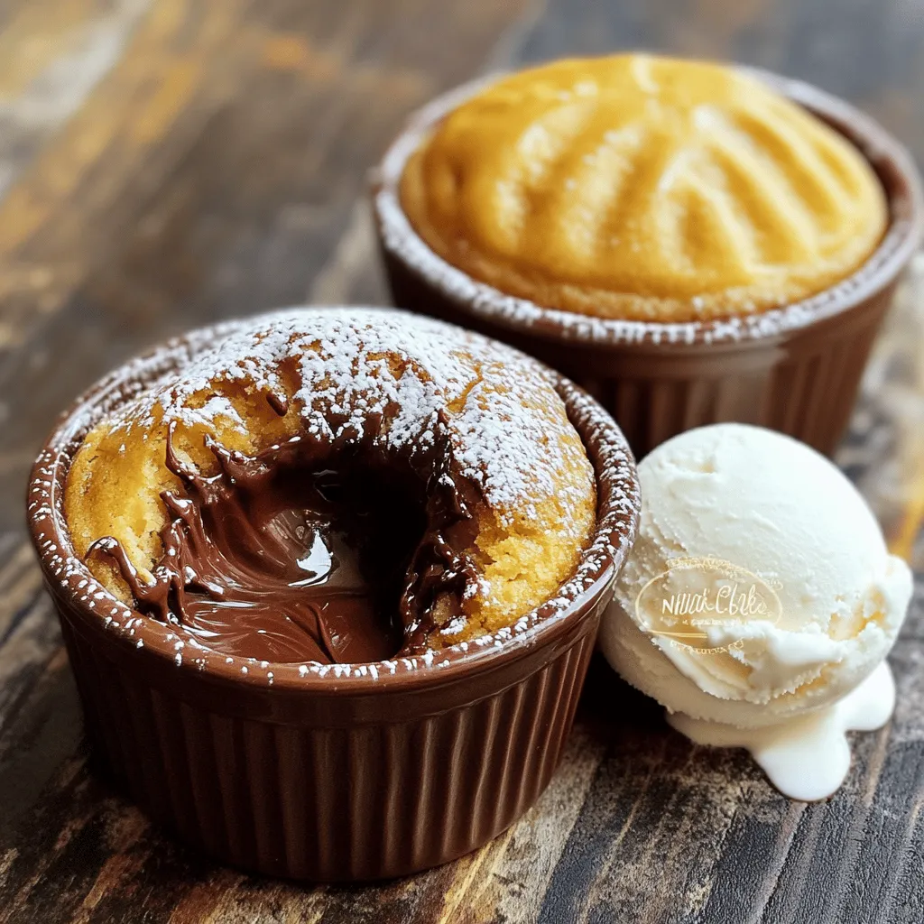 - 1 Tasse Nutella - 2 große Eier - 1/4 Tasse Weizenmehl - 1/4 Tasse ungesüßtes Kakaopulver - 1/4 Teelöffel Backpulver Um diesen leckeren 5-Zutaten Nutella Lava Cake zu machen, brauchst du nur fünf einfache Zutaten. Nutella bringt den vollen Schokoladengeschmack. Die Eier geben dem Kuchen Struktur und helfen ihm, gut aufzugehen. Weizenmehl sorgt für die richtige Konsistenz. Das Kakaopulver verstärkt den Schokoladengeschmack. Backpulver hilft, dass der Kuchen schön luftig wird. - Zubereitungszeit: 10 Minuten - Gesamtzeit: 20 Minuten - Portionen: 2 Die Zubereitung dauert nur 10 Minuten. Du kannst diesen Kuchen schnell machen, wenn du Besuch hast oder einfach Lust auf etwas Süßes. In nur 20 Minuten ist der Kuchen fertig und du kannst ihn warm genießen. Dieses Rezept reicht für zwei Portionen, also perfekt für eine kleine süße Pause. Wenn du mehr brauchst, kannst du das Rezept leicht verdoppeln. Probiere es aus, es wird schnell dein Lieblingsrezept! Heize deinen Ofen auf 175°C (350°F) vor. Das ist wichtig, um den Kuchen gleichmäßig zu backen. Fette deine Ramekins mit etwas Butter oder Kochspray ein. So bleibt der Kuchen nicht kleben. Stelle die Ramekins auf ein Backblech. So kannst du sie leichter handhaben. In einer mittelgroßen Schüssel vermenge die Nutella, die Eier und das Backpulver. Rühre alles gut mit einem Schneebesen. Die Mischung sollte glatt und cremig sein. In einer kleinen Schüssel siebe das Weizenmehl und das Kakaopulver. Füge die trockenen Zutaten langsam zur Nutella-Mischung hinzu. Rühre vorsichtig, bis alles verbunden ist. Achte darauf, nicht zu viel zu mischen. Teile den Teig gleichmäßig auf die vorbereiteten Ramekins auf. Schiebe sie in den vorgeheizten Ofen. Backe die Kuchen 10-12 Minuten lang. Die Ränder sollten fest sein. Das Innere bleibt weich und flüssig. Lass die Ramekins nach dem Backen 1-2 Minuten abkühlen. Fahre vorsichtig mit einem Buttermesser am Rand entlang, um den Kuchen zu lösen. Stürze ihn dann auf deine Servierteller. - Achten Sie auf die Backzeit Die Backzeit ist wichtig. Backen Sie die Lava-Küchlein nicht zu lange. Der Rand sollte fest sein, aber das Innere muss weich bleiben. 10 bis 12 Minuten sind genau richtig. Überprüfen Sie den Kuchen nach 10 Minuten. - Vermeiden Sie Übermischen Wenn Sie die trockenen Zutaten hinzufügen, rühren Sie nur so viel, dass alles verbunden ist. Zu viel Mischen macht den Kuchen zäh. Ein paar Klümpchen sind okay. - Mit Puderzucker bestäuben Ein wenig Puderzucker macht den Kuchen besonders schön. Streuen Sie ihn einfach vor dem Servieren über den Lava-Kuchen. - Vanilleeis oder frische Beeren hinzufügen Warmes Lava-Küchlein passt perfekt zu Vanilleeis. Die kühle Süße des Eises ergänzt den warmen Schokoladenkern. Frische Beeren bringen eine fruchtige Note und Farbe. {{image_4}} Wenn du Lust auf Abwechslung hast, probiere andere Nuss-Nougat-Cremes. Diese Cremes bieten eigene Aromen. Du kannst auch Schokoladenstückchen hinzufügen. Sie schmelzen beim Backen und sorgen für einen extra Schokoladengeschmack. Es macht den Lava Cake noch schokoladiger und köstlicher. Experimentiere mit verschiedenen Marken, um deinen Favoriten zu finden. Du kannst diesen köstlichen Lava Cake auch glutenfrei machen. Verwende einfach glutenfreies Mehl statt Weizenmehl. Es gibt viele gute Marken, die sich gut dafür eignen. Achte darauf, die Menge gleich zu halten. Der Kuchen wird trotzdem lecker und der Lava-Kern bleibt flüssig. Diese Option macht das Rezept für mehr Menschen zugänglich. Um die Reste Ihres 5-Zutaten Nutella Lava Cakes richtig zu lagern, sollten Sie ihn in den Kühlschrank stellen. Legen Sie den Kuchen in einen luftdichten Behälter. So bleibt er frisch und lecker. Wenn Sie Lust auf ein warmes Stück haben, verwenden Sie die Mikrowelle. Erwärmen Sie ihn für 10-15 Sekunden. Achten Sie darauf, ihn nicht zu lange zu erhitzen, damit der Lava-Kern nicht zu fest wird. Genießen Sie den Kuchen innerhalb von 2-3 Tagen. Nach dieser Zeit kann er an Geschmack und Konsistenz verlieren. Wenn Sie ihn länger aufbewahren, wird er trocken. Planen Sie also, ihn schnell zu essen. So erleben Sie den vollen Genuss dieser köstlichen Kreation. Um sicherzustellen, dass der Lava-Kern flüssig bleibt, ist die Backzeit wichtig. Backen Sie den Kuchen nur 10 bis 12 Minuten. Achten Sie darauf, dass die Ränder fest sind. Der Mittelteil sollte weich und wackelig bleiben. Wenn Sie zu lange backen, wird der Kern fest. Überprüfen Sie den Kuchen nach 10 Minuten. Er sollte an den Rändern fest sein und in der Mitte leicht wackeln. Ja, Sie können das Rezept verdoppeln. Verdoppeln Sie einfach alle Zutaten. Verwenden Sie vier Eier, zwei Tassen Nutella, und mehr Mehl und Kakao. Sie müssen auch mehr Ramekins verwenden. Wenn Sie nur zwei Ramekins haben, backen Sie den Teig in zwei Durchgängen. Achten Sie darauf, die Backzeit gleich zu halten. Ja, Sie können den Kuchen im Voraus zubereiten. Mischen Sie den Teig und füllen Sie die Ramekins. Decken Sie sie mit Frischhaltefolie ab. Lagern Sie die Ramekins im Kühlschrank. Backen Sie sie erst, wenn Sie bereit sind. So bleibt der Kuchen frisch. Backen Sie die Ramekins direkt aus dem Kühlschrank, aber geben Sie ein paar Minuten mehr Backzeit. Zusammengefasst haben wir ein köstliches Rezept für einen Nutella-Lava-Kuchen erstellt. In nur 20 Minuten bereiten Sie leckeren Kuchen für zwei Personen zu. Wichtige Tipps helfen Ihnen, die perfekte Konsistenz zu erreichen. Variationen und Aufbewahrungshinweise bieten zusätzliche Möglichkeiten. Experimentieren Sie mit verschiedenen Geschmacksrichtungen und lagern Sie Reste richtig. Dieser einfache Kuchen bringt Freude auf jeden Tisch. Nutzen Sie die Tipps für das beste Ergebnis und genießen Sie jeden Bissen!