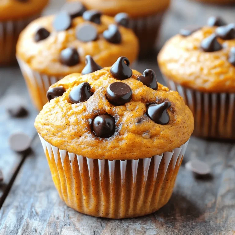 - Kürbispüree: Kürbispüree bringt Feuchtigkeit und Geschmack. Es macht die Muffins weich. - Griechischer Joghurt: Dieser Joghurt fügt Protein hinzu. Er macht die Muffins noch saftiger. - Zartbitterschokoladensplitter: Diese Schokoladensplitter geben den Muffins einen süßen, schokoladigen Kick. - Vollkornmehl: Vollkornmehl ist nährstoffreich. Es gibt den Muffins einen herzhaften Geschmack. - Haferflocken: Haferflocken sind gesund und fügen Textur hinzu. Sie machen die Muffins sättigender. - Gewürze: Zimt, Ingwer, Muskatnuss und Salz verleihen den Muffins Wärme und Tiefe. - Honig oder Ahornsirup: Diese Süßungsmittel sind natürlich. Sie geben den Muffins einen feinen Geschmack. - Eier: Eier helfen, die Zutaten zu binden. Sie sorgen für eine schöne, luftige Struktur. - Vanilleextrakt: Vanilleextrakt fügt eine süße, aromatische Note hinzu. Es rundet den Geschmack ab. Diese Zutaten sind einfach zu finden. Sie machen die Muffins gesund und lecker. Um das gesamte Rezept zu sehen, schauen Sie sich die Full Recipe an. Heizen Sie Ihren Ofen auf 175°C vor. Während der Ofen warm wird, bereiten Sie das Muffinblech vor. Sie können Papierförmchen einsetzen oder das Blech leicht einfetten. Dies hilft, die Muffins später einfach herauszunehmen. In einer großen Schüssel vermengen Sie die feuchten Zutaten. Geben Sie das Kürbispüree, den griechischen Joghurt, den Honig (oder Ahornsirup), die Eier und den Vanilleextrakt zusammen. Rühren Sie alles gut mit einem Schneebesen. In einer separaten Schüssel kombinieren Sie die trockenen Zutaten. Mischen Sie das Vollkornmehl, die Haferflocken, das Backpulver, das Natron, den Zimt, den Ingwer, die Muskatnuss und das Salz. Rühren Sie die trockenen Zutaten vorsichtig unter die feuchten Zutaten. Seien Sie sanft. Übermischen Sie den Teig nicht, sonst wird er hart. Zum Schluss heben Sie die Zartbitterschokoladensplitter unter. Lassen Sie einige für die Dekoration übrig. Füllen Sie den Teig gleichmäßig in die vorbereiteten Muffinförmchen. Achten Sie darauf, dass jedes Förmchen etwa 3/4 voll ist. Bestreuen Sie die Muffins mit den reservierten Schokoladensplittern. Backen Sie die Muffins für 18-20 Minuten. Prüfen Sie mit einem Zahnstocher, ob sie fertig sind. Wenn der Zahnstocher sauber herauskommt, sind die Muffins bereit. Nach dem Backen nehmen Sie die Muffins aus dem Ofen. Lassen Sie sie 5 Minuten im Blech abkühlen. Danach legen Sie sie auf ein Kuchengitter, damit sie vollständig abkühlen. Servieren Sie die Muffins warm. Sie sind ein toller Snack oder ein köstliches Frühstück. Für mehr Genuss können Sie sie mit Puderzucker bestäuben oder etwas griechischen Joghurt dazugeben. Für das vollständige Rezept schauen Sie sich die Full Recipe an. Einen häufigen Fehler beim Backen von Muffins ist das Übermischen des Teigs. Wenn Sie zu viel rühren, werden die Muffins hart. Rühren Sie nur so lange, bis die Zutaten gerade vermischt sind. Ein weiterer Fehler ist das zu lange Backen. Wenn Sie die Muffins zu lange lassen, werden sie trocken. Achten Sie darauf, die Muffins nach 18 Minuten zu testen. Ein Zahnstocher sollte sauber herauskommen. Bei den Süßungsmitteln können Sie kreativ sein. Sie können Honig durch Ahornsirup ersetzen oder sogar Stevia verwenden. Dies gibt Ihnen die Kontrolle über den Zuckergehalt. Auch bei den Schokoladenstückchen gibt es viele Optionen. Verwenden Sie Vollmilchschokolade für mehr Süße oder Zartbitter für einen intensiveren Geschmack. Sie können auch Nüsse oder Samen hinzufügen, um die Muffins noch gesünder zu machen. Walnüsse oder Sonnenblumenkerne geben einen tollen Crunch. Wenn Sie glutenfrei leben, probieren Sie glutenfreies Mehl. Das macht die Muffins für jeden zugänglich. Diese Anpassungen machen die Gesunden Kürbis-Schokoladenmuffins noch besser. Für das vollständige Rezept schauen Sie sich die [Full Recipe] an. {{image_4}} Möchten Sie neue Geschmäcker? Probieren Sie Apfel-Zimt Muffins. Sie brauchen frische Äpfel und Zimt. Diese Kombination macht die Muffins saftig und süß. Eine andere leckere Wahl sind Bananen-Schokoladen-Muffins. Die reifen Bananen geben viel Feuchtigkeit und süßen Geschmack. Beide Varianten sind einfach und schnell zu machen. Für eine vegane Version nutzen Sie pflanzliche Eier. Apfelmus oder Leinsamen sind gute Optionen. Diese Alternativen halten die Muffins feucht. Achten Sie auch auf den Joghurt und die Milch. Stattdessen können Sie Soja- oder Mandeljoghurt verwenden. Pflanzenmilch ist eine tolle Wahl, um die Muffins vegan zu halten. Für glutenfreie Muffins verwenden Sie Mandel- oder Kokosmehl. Diese Mehle bringen zusätzlichen Geschmack und Nährstoffe. Achten Sie darauf, die Backzeiten anzupassen. Glutenfreies Mehl braucht oft weniger Zeit im Ofen. Überprüfen Sie die Muffins regelmäßig, um sicherzustellen, dass sie nicht zu trocken werden. Egal, welche Variation Sie wählen, diese Muffins bleiben lecker und gesund! Für das komplette Rezept schauen Sie sich das [Full Recipe] an. Um die Frische deiner gesunden Kürbis-Schokoladen-Muffins zu bewahren, solltest du geeignete Behälter nutzen. Verwende einen luftdichten Behälter aus Glas oder Plastik. Das hält die Muffins weich und lecker. Du kannst sie auch in eine Plastiktüte legen. Stelle sicher, dass die Muffins ganz abgekühlt sind, bevor du sie lagerst. So vermeidest du, dass sie matschig werden. Die optimale Temperatur zur Aufbewahrung ist der Kühlschrank. Dort bleiben die Muffins etwa eine Woche frisch. Wenn du sie bei Raumtemperatur lagerst, genieß sie am besten innerhalb von zwei bis drei Tagen. Achte darauf, dass der Ort kühl und trocken ist. Möchtest du die Muffins länger aufbewahren, kannst du sie einfrieren. Wickel jeden Muffin in Frischhaltefolie ein. So bleibt die Frische lange erhalten. Lege die eingewickelten Muffins in einen Gefrierbeutel. Vergiss nicht, das Datum darauf zu schreiben. Um die Muffins aufzutauen, nimm sie einfach aus dem Gefrierfach. Lass sie bei Raumtemperatur stehen. Du kannst sie auch kurz in der Mikrowelle aufwärmen. So schmecken sie fast wie frisch gebacken! Die Frische bleibt erhalten, wenn du sie richtig einfrierst. Die Muffins sind im Kühlschrank etwa fünf bis sieben Tage frisch. Bewahren Sie sie in einem luftdichten Behälter auf. So bleiben sie weich und lecker. Bei Raumtemperatur halten sie etwa drei Tage. Achten Sie darauf, sie an einem kühlen und trockenen Ort zu lagern, um Schimmel zu vermeiden. Ja, frisches Kürbispüree ist eine gute Wahl! Es hat einen tollen Geschmack und kann die Muffins feuchter machen. Der Nachteil ist, dass es mehr Zeit kostet, frisches Kürbispüree zuzubereiten. Dosen-Kürbispüree spart Zeit und ist gleichmäßig in der Konsistenz. Beide Optionen sind gesund und lecker. Für Eier gibt es viele gute Alternativen. Sie können Apfelmus oder Bananenpüree verwenden. Diese Optionen sind vegan und geben Feuchtigkeit. Bei Verwendung von Chiasamen oder Leinsamen mit Wasser können Sie eine ähnliche Konsistenz erreichen. Experimentieren Sie mit verschiedenen Eiersatzstoffen, um den besten Geschmack zu finden. Ja, die Muffins können glutenfrei sein! Verwenden Sie glutenfreies Mehl wie Mandel- oder Kokosmehl. Achten Sie darauf, die anderen Zutaten ebenfalls glutenfrei zu wählen. Die Konsistenz kann sich leicht ändern, also testen Sie die Muffins, um sicherzustellen, dass sie gut aufgehen. Diese Muffins bieten dir viele leckere Möglichkeiten mit einfachen Zutaten. Wir haben das Kürbispüree, griechischen Joghurt und die Schokoladensplitter verwendet, um die Hauptzutaten auszuwählen. Mit der richtigen Anleitung und wichtigen Tipps gelingt dir das Backen mühelos. Vergiss nicht, die krossen Variationen und Lagerungshinweise zu nutzen, um die Muffins frisch zu halten. Nutze diese Rezepte für deine nächsten Backprojekte. Viel Spaß beim Ausprobieren und Genießen!