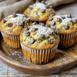 Für diese leckeren Muffins benötigst du einige einfache Zutaten. Hier ist die Liste: - 1 mittelgroße Zucchini, gerieben (etwa 1 Tasse) - 1 Tasse Allzweckmehl - 1/2 Tasse Vollkornmehl - 1 Teelöffel Backpulver - 1/2 Teelöffel Natron - 1/2 Teelöffel Salz - 1/2 Teelöffel gemahlener Zimt - 1/4 Teelöffel Muskatnuss - 1/2 Tasse brauner Zucker, fest verpackt - 1/4 Tasse weißer Zucker - 1/3 Tasse Pflanzenöl - 2 große Eier - 1 Teelöffel Vanilleextrakt - 1 Tasse Schokoladenstückchen Mit diesen Zutaten wirst du köstliche Muffins zaubern. Die geriebene Zucchini sorgt für Feuchtigkeit und einen tollen Geschmack. Falls du eine Zutat nicht hast, gibt es gute Alternativen. Hier sind einige Vorschläge: - Mehl: Du kannst das Allzweckmehl durch Mandelmehl ersetzen. - Zucker: Verwende Honig oder Kokosblütenzucker als alternative Süßungsmittel. - Öl: Apfelmus kann das Öl ersetzen. So werden die Muffins fettärmer. - Eier: Nutze Leinsamen oder Chiasamen, um die Eier zu ersetzen. Mische 1 Esslöffel mit 3 Esslöffeln Wasser. Diese Ersatzstoffe machen die Muffins ebenso lecker und passen zu verschiedenen Diäten. Zucchini ist nicht nur lecker, sondern auch sehr gesund. Hier sind einige Vorteile: - Kalorienarm: Zucchini hat wenige Kalorien, was sie ideal für Snacks macht. - Ballaststoffe: Sie enthält viele Ballaststoffe, die gut für die Verdauung sind. - Vitamine: Zucchini ist reich an Vitamin C und A, die das Immunsystem stärken. - Mineralien: Sie liefert wichtige Mineralien wie Kalium und Magnesium. Das Hinzufügen von Zucchini zu deinen Muffins erhöht die Nährstoffe. Das macht sie nicht nur schmackhaft, sondern auch gesund. Für das vollständige Rezept schau dir die [Full Recipe] an. Zuerst bereiten wir alle Zutaten vor. Das macht den Backprozess schnell und einfach. Sie benötigen: - 1 mittelgroße Zucchini, gerieben (etwa 1 Tasse) - 1 Tasse Allzweckmehl - 1/2 Tasse Vollkornmehl - 1 Teelöffel Backpulver - 1/2 Teelöffel Natron - 1/2 Teelöffel Salz - 1/2 Teelöffel gemahlener Zimt - 1/4 Teelöffel Muskatnuss - 1/2 Tasse brauner Zucker, fest verpackt - 1/4 Tasse weißer Zucker - 1/3 Tasse Pflanzenöl - 2 große Eier - 1 Teelöffel Vanilleextrakt - 1 Tasse Schokoladenstückchen Waschen Sie die Zucchini gut ab. Dann reiben Sie sie mit einer Reibe. Lassen Sie die geriebene Zucchini in einem Sieb abtropfen. So wird zu viel Wasser entfernt. Messen Sie dann die restlichen Zutaten ab. Jetzt kommen wir zum Mischen. Nehmen Sie eine große Schüssel. Geben Sie die geriebene Zucchini, den braunen Zucker, den weißen Zucker, das Pflanzenöl, die Eier und den Vanilleextrakt hinein. Rühren Sie alles gut um, bis es gleichmäßig vermischt ist. In einer anderen Schüssel mischen Sie das Allzweckmehl, das Vollkornmehl, das Backpulver, das Natron, das Salz, den Zimt und die Muskatnuss. Diese Mischung ist wichtig, um die Muffins locker zu machen. Fügen Sie dann die trockenen Zutaten langsam zu den feuchten Zutaten hinzu. Rühren Sie vorsichtig, bis alles gerade so verbunden ist. Achten Sie darauf, nicht zu lange zu rühren. Ein paar Klümpchen sind in Ordnung. Heben Sie nun die Schokoladenstückchen unter den Teig. Heizen Sie Ihren Ofen auf 175°C vor. Bereiten Sie ein Muffinblech mit Papierförmchen vor oder fetten Sie es ein. Verteilen Sie den Teig gleichmäßig auf die Förmchen. Füllen Sie jedes Förmchen etwa bis zu 2/3 voll. Backen Sie die Muffins 18-20 Minuten. Überprüfen Sie mit einem Zahnstocher, ob sie fertig sind. Wenn der Zahnstocher sauber herauskommt, sind die Muffins bereit. Lassen Sie sie 5 Minuten in der Form abkühlen. Danach legen Sie sie auf ein Kuchengitter, um vollständig auszukühlen. Für ein schönes Aussehen können Sie die Muffins warm auf einem dekorativen Teller servieren. Streuen Sie ein paar zusätzliche Schokoladenstückchen oben drauf. Eine Prise Puderzucker macht das Ganze noch schöner. Das ist die vollständige Anleitung für die Schokoladenstückchen-Zucchini-Muffins. Werfen Sie einen Blick auf das Full Recipe für weitere Details. Um die besten Zucchini-Muffins zu backen, folge diesen Schritten: - Zutaten vorbereiten: Stelle sicher, dass alle Zutaten zimmerwarm sind. - Zucchini gut abtropfen: Drücke die geriebene Zucchini leicht aus, um überschüssige Feuchtigkeit zu entfernen. - Teig vorsichtig mischen: Mische die trockenen und feuchten Zutaten nur so lange, bis sie verbunden sind. Diese Methoden helfen, die Muffins locker und saftig zu machen. Zu feuchte Muffins sind oft ein Problem. Hier sind einige Tipps: - Zucchini abmessen: Verwende eine Tasse geriebene Zucchini ohne überschüssiges Wasser. - Verhältnis der Zutaten: Halte das Verhältnis von Mehl zu Zucchini im Rezept ein. - Backzeit überprüfen: Achte darauf, die Muffins nicht zu lange im Ofen zu lassen. Wenn du diese Punkte beachtest, erhältst du perfekte Muffins. So lagerst du deine Muffins richtig: - Kühlschranklagerung: Bewahre die Muffins in einem luftdichten Behälter im Kühlschrank auf. - Zimmertemperatur: An einem kühlen, trockenen Ort halten sie sich bis zu drei Tage. - Einfrieren: Muffins lassen sich gut einfrieren. Wickele sie in Frischhaltefolie und lege sie in einen Gefrierbeutel. So bleiben deine Schokoladenstückchen-Zucchini-Muffins frisch und lecker! {{image_4}} Wenn Sie die Schokoladenstückchen anpassen möchten, gibt es viele Optionen. Sie können weiße Schokolade verwenden. Auch Milchschokolade passt gut. Dunkle Schokolade gibt einen reicheren Geschmack. Für eine gesunde Note, probieren Sie ungesüßte Schokoladenstückchen. Diese Varianten machen die Muffins spannend und lecker. Das Hinzufügen von Nüssen oder Trockenfrüchten kann den Muffins einen tollen Crunch geben. Walnüsse oder Pekannüsse passen sehr gut. Trockenfrüchte wie Rosinen oder Cranberries bringen Süße. Fügen Sie einfach eine halbe Tasse Ihrer Wahl hinzu. So machen Sie die Muffins noch interessanter. Für eine gesündere Version können Sie die Zutaten leicht ändern. Ersetzen Sie das Allzweckmehl durch Vollkornmehl. Das macht die Muffins nährstoffreicher. Reduzieren Sie den Zucker um ein Viertel. Sie können auch Honig oder Ahornsirup verwenden. So bleiben die Muffins süß, aber gesünder. Besuchen Sie die [Full Recipe] für genaue Mengen. Schokoladenstückchen-Zucchini-Muffins schmecken frisch am besten. Bei Raumtemperatur halten sie sich gut. Lagern Sie die Muffins in einem luftdichten Behälter. So bleiben sie weich und feucht. Im Kühlschrank können sie trocken werden. Wenn Sie sie dort lagern, wickeln Sie sie in Frischhaltefolie. Dies hilft, die Feuchtigkeit zu bewahren. Das Einfrieren ist eine tolle Option. Muffins können bis zu drei Monate im Gefrierfach bleiben. Lassen Sie die Muffins zuerst abkühlen. Wickeln Sie jeden Muffin in Frischhaltefolie. Legen Sie sie dann in einen Gefrierbeutel. Zum Auftauen nehmen Sie die Muffins einfach heraus. Lassen Sie sie bei Raumtemperatur stehen oder erwärmen Sie sie kurz in der Mikrowelle. Um die Frische zu erhalten, essen Sie die Muffins innerhalb von fünf Tagen. Sie können auch die Muffins vor dem Servieren leicht aufwärmen. So schmecken sie wie frisch gebacken. Ein kleiner Trick: Fügen Sie beim Lagern ein Stück Apfel oder ein Stück Brot in den Behälter hinzu. Dies hilft, die Feuchtigkeit zu bewahren. Probieren Sie es aus, um das beste Geschmackserlebnis zu haben! Zucchini ist ein toller Zusatz für Muffins. Sie macht die Muffins saftig. Um sie zu verstecken, reibe die Zucchini fein. Dies hilft, dass die Stückchen fast unsichtbar sind. Mische die Zucchini gut mit den anderen Zutaten. So schmeckt man sie kaum. Du kannst auch die Menge erhöhen, ohne den Geschmack zu ändern. Ja, das ist möglich! Apfelmus ist eine gute, gesunde Alternative. Es macht die Muffins feucht und süß. Verwende die gleiche Menge Apfelmus wie Öl. Dadurch wird der Fettgehalt geringer. Die Muffins haben dann einen fruchtigen Geschmack. Das ist besonders gut, wenn du weniger Fett essen möchtest. Die Basisgewürze sind Zimt und Muskatnuss. Du kannst aber auch andere Gewürze hinzufügen. Ingwer gibt einen warmen, würzigen Kick. Vanille passt ebenfalls gut dazu. Eine Prise Nelken kann die Aromen verstärken. Experimentiere mit verschiedenen Gewürzen! So findest du deinen perfekten Geschmack. Schokoladenstückchen-Zucchini-Muffins sind so vielseitig. Lass deiner Kreativität freien Lauf! Die Zucchini-Muffins mit Schokoladenstückchen sind einfach und lecker. Wir haben die Hauptzutaten, Backmethoden und Variationen besprochen. Du kannst Zucchini geschickt verstecken und gesunde Alternativen nutzen. Denk an die besten Lagerpraktiken, damit die Muffins frisch bleiben. Mit diesen Tipps wirst du tolle Muffins backen, die jeder mag. Viel Spaß beim Ausprobieren und genieß das Backen!