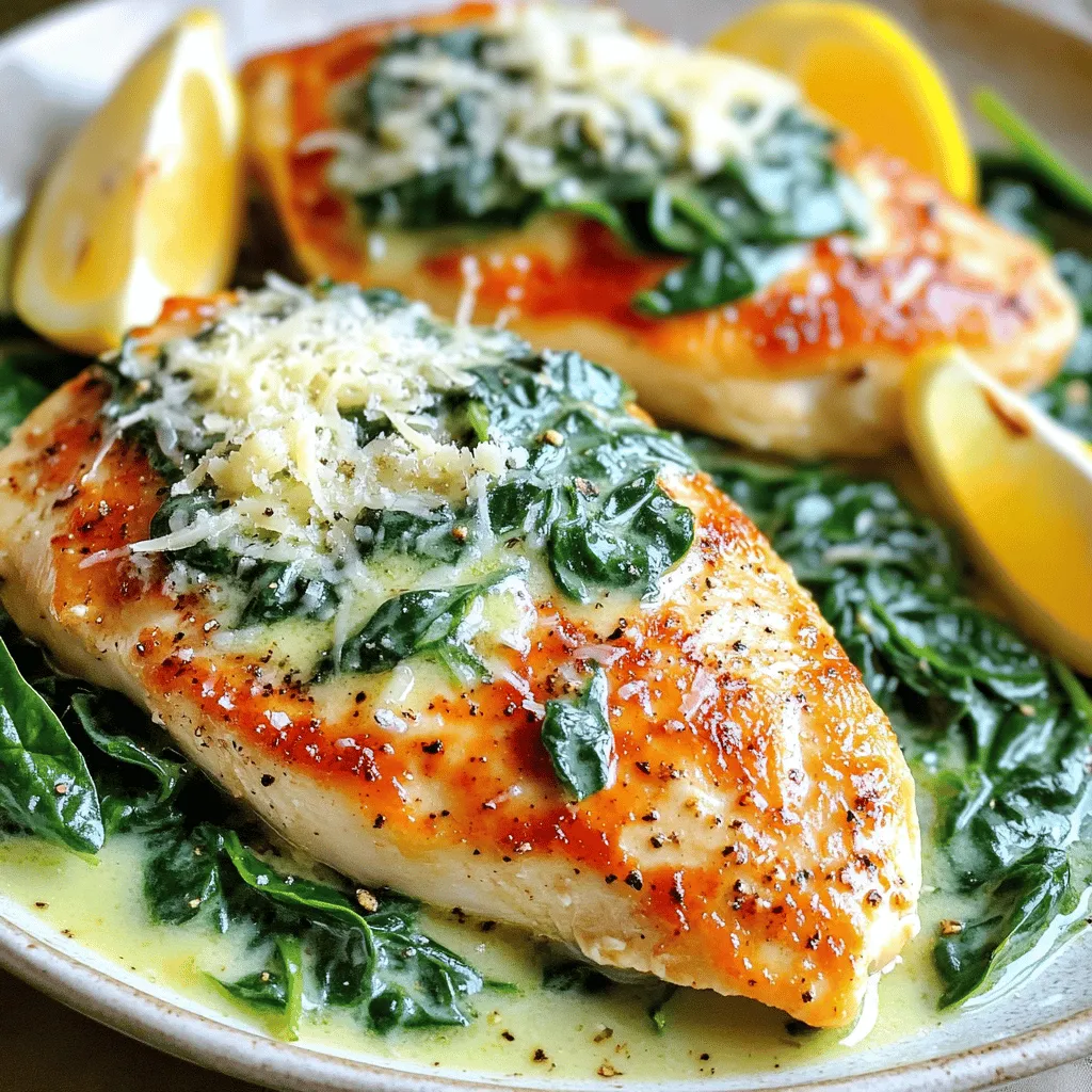 Für ein köstliches Chicken Florentine benötigst du einige einfache, frische Zutaten: - 2 Hähnchenbrustfilets (ohne Haut und Knochen) - 2 Tassen frischer Spinat, grob gehackt - 1 Tasse Schlagsahne - 1/2 Tasse geriebener Parmesan - 2 Knoblauchzehen, fein gehackt - 2 Esslöffel Olivenöl - 1 Teelöffel getrocknete italienische Kräuter - Salz und Pfeffer nach Geschmack - Frische Zitronenschnitze zum Garnieren Diese Zutaten sorgen für den vollen Geschmack in jedem Bissen. Hähnchenbrustfilets sind mager und zart. Frischer Spinat bringt Farbe und Nährstoffe. Schlagsahne macht die Sauce cremig und reichhaltig. Parmesan fügt einen herzhaften, salzigen Geschmack hinzu. Die italienischen Kräuter bringen das Gericht auf die nächste Stufe. Knoblauch sorgt für ein tolles Aroma. Vergiss nicht die Zitronenschnitze! Sie geben frische und einen schönen Kontrast zur cremigen Sauce. Wenn du die Zutaten bereit hast, bist du auf dem besten Weg, ein tolles Gericht zu zaubern. Für die vollständige Anleitung, schau dir das [Full Recipe] an. Zuerst würze die Hähnchenbrustfilets. Nimm Salz, Pfeffer und italienische Kräuter. Reibe die Gewürze gut in das Fleisch ein. Das gibt Geschmack und Aroma. Erhitze dann Olivenöl in einer großen, ofenfesten Pfanne. Wenn das Öl heiß ist, lege die Hähnchenbrustfilets hinein. Brate sie 5-6 Minuten auf jeder Seite. Sie sollten goldbraun sein. Nimm das Hähnchen aus der Pfanne und lege es beiseite. Jetzt ist der Knoblauch an der Reihe. Hacke die Knoblauchzehen fein. Gib sie in die Pfanne und brate sie kurz an. Nach einer Minute duftet es schon gut. Dann füge den grob gehackten Spinat hinzu. Koche ihn, bis er zusammenfällt. Das dauert etwa 2-3 Minuten. Jetzt machen wir die Sahnesauce. Reduziere die Hitze in der Pfanne. Gieße die Schlagsahne dazu. Mische sie gut mit dem Spinat und dem Knoblauch. Streue den geriebenen Parmesan hinein. Rühre gut um, bis der Käse schmilzt. Die Sauce wird leicht dick und cremig. Lege die Hähnchenbrustfilets zurück in die Pfanne. Löffle etwas von der Sauce darüber. Jetzt kommt der Ofen ins Spiel. Stelle die Pfanne in den vorgeheizten Ofen. Backe das Gericht 15-20 Minuten lang. Das Hähnchen muss eine Innentemperatur von 74°C erreichen. Die Präsentation ist wichtig. Lege das Hähnchen Florentine auf einen Teller. Beträufle es mit der cremigen Sauce. Garniere das Gericht mit frischen Zitronenschnitzen. Eine Prise Parmesan macht es besonders lecker. Was passt gut dazu? Kombiniere das Gericht mit geröstetem Gemüse oder einem frischen Salat. Diese Beilagen bringen Farbe und Frische auf den Teller. Für das vollständige Rezept kannst du die [Full Recipe] ansehen. - Perfekte Hähnchenbrust zubereiten Wähle frische Hähnchenbrustfilets. Sie sollten gleichmäßig dick sein. So garen sie gleichmäßig. Würze sie gut mit Salz und Pfeffer. Verwende auch italienische Kräuter für mehr Geschmack. Brate das Hähnchen bei mittlerer Hitze an. So bleibt es saftig und zart. Achte darauf, dass die Pfanne heiß ist, bevor du das Hähnchen hinzufügst. - Die Sauce verfeinern Die Sahnesauce ist das Herzstück des Gerichts. Stelle sicher, dass du die Schlagsahne langsam hinzufügst. Rühre sie gut ein, um Klumpen zu vermeiden. Parmesan verleiht der Sauce diesen tollen Geschmack. Lass ihn langsam schmelzen. Füge nach Bedarf etwas Zitronensaft hinzu. Er bringt Frische und hebt die Aromen hervor. - Überkochen der Sahnesauce Achte darauf, die Sauce nicht zu lange zu kochen. Überkochen macht sie dünn und trocknet sie aus. Halte die Hitze niedrig, wenn du die Sahne hinzufügst. So bleibt die Sauce cremig und reichhaltig. - Zu wenig Würze Ein häufiges Problem ist das fehlende Aroma. Probiere die Sauce vor dem Servieren. Wenn sie blass schmeckt, füge mehr Salz, Pfeffer oder Kräuter hinzu. Ein Hauch von Knoblauch oder frischer Zitrone kann Wunder wirken. Schmecke die Sauce immer ab, bevor du das Gericht servierst. {{image_4}} Du kannst Chicken Florentine leicht vegetarisch machen. Tofu oder Seitan sind tolle Optionen. Beide sind proteinreich und nehmen die Aromen gut auf. Schneide den Tofu in Scheiben und brate ihn goldbraun. Für Seitan kannst du ihn einfach in Stücke schneiden und ebenfalls anbraten. Du kannst auch andere Gemüsesorten verwenden. Brokkoli, Zucchini oder Paprika passen gut. Diese ersetzen das Hähnchen und bringen Farbe auf den Teller. Schmore das Gemüse einfach in der Pfanne, bis es zart ist. Das Rezept lässt sich mit verschiedenen Käsesorten variieren. Mozzarella, Gouda oder Feta bringen neue Geschmäcker. Feta gibt eine salzige Note, während Mozzarella schön schmilzt. Die Zugabe von Gewürzen und Kräutern macht das Gericht spannender. Probiere frischen Basilikum oder Thymian. Diese Kräuter verleihen dem Essen mehr Tiefe. Du kannst auch etwas Paprika oder Chili für einen scharfen Kick hinzufügen. Für weitere Ideen, schau dir das [Full Recipe] an und entdecke, was dir am besten gefällt. Du kannst die Reste von Hähnchen Florentine leicht aufbewahren. Bewahre sie im Kühlschrank auf. Stelle sicher, dass das Gericht vollständig abgekühlt ist. Verwende einen luftdichten Behälter. Im Kühlschrank bleibt es 3 bis 4 Tage frisch. Für längere Lagerung kannst du die Reste einfrieren. Lege sie in einen gefrierfesten Behälter. So hält sich das Gericht bis zu 3 Monate. Denke daran, die Portionen zu trennen. So kannst du nur das auftauen, was du brauchst. Um die Reste aufzuwärmen, wähle die Mikrowelle oder den Ofen. Wenn du die Mikrowelle nutzt, erwärme das Gericht in kurzen Intervallen. Rühre zwischendurch um, damit es gleichmäßig warm wird. Wenn du den Ofen verwendest, heize ihn auf 175°C vor. Lege das Hähnchen in eine Auflaufform. Decke die Form mit Alufolie ab. So trocknet das Gericht nicht aus. Backe es für etwa 15 bis 20 Minuten, bis es heiß ist. Vergiss nicht, die Sauce gut zu vermischen. Die Textur bleibt so besser. So schmeckt das Hähnchen Florentine fast wie frisch zubereitet. Die Zubereitung von Easy Chicken Florentine dauert insgesamt etwa 40 Minuten. Du benötigst etwa 10 Minuten zur Vorbereitung und 30 Minuten zum Kochen. Dies macht es zu einem schnellen Gericht, das sich gut für ein Abendessen unter der Woche eignet. Ja, du kannst die Schlagsahne ersetzen. Eine gute Option ist griechischer Joghurt. Er hat eine ähnliche Cremigkeit, ist jedoch leichter. Du kannst auch Kokosnussmilch verwenden, um eine milde Süße hinzuzufügen. Diese Alternativen funktionieren gut, wenn du eine leichtere Version des Gerichts möchtest. Ja, dieses Rezept eignet sich gut für Meal Prep. Du kannst die Portionen im Voraus zubereiten und im Kühlschrank aufbewahren. Achte darauf, das Hähnchen und die Sauce getrennt zu lagern. So bleibt alles frisch. Wenn du bereit bist zu essen, erwärmst du einfach das Gericht in der Mikrowelle oder auf dem Herd. In diesem Artikel haben wir Easy Chicken Florentine besprochen. Wir starteten mit den Hauptzutaten wie Hähnchen, Spinat und Sahne. Dann gingen wir durch die Schritte zur Zubereitung. Ich teilte Tipps und mögliche Variationen. Diese einfache Mahlzeit ist perfekt für jeden Anlass. Experimentiere mit verschiedenen Beilagen oder habe Spaß mit Alternativen. Ich hoffe, du probierst dieses Rezept aus und genießt es!