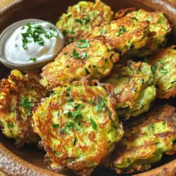 Zuerst reibe die Zucchini. Das geht ganz schnell mit einer Reibe. Danach gib die geriebene Zucchini in ein Sieb. Streue einen Teelöffel Salz darüber. Das Salz zieht die Feuchtigkeit heraus. Lass die Zucchini etwa 15 Minuten stehen. Das hilft, die Fritter knusprig zu machen. Nach 15 Minuten drücke die Zucchini gut aus. Du willst die ganze Feuchtigkeit entfernen. Nutze ein sauberes Geschirrtuch oder Papiertücher. In einer großen Schüssel vermenge die Zucchini mit den anderen Zutaten. Füge das Mehl, den Parmesan, die Petersilie, das verquirlte Ei, den Pfeffer und das Knoblauchpulver hinzu. Mische alles gut, bis eine homogene Masse entsteht. Erhitze etwa 0,5 cm Pflanzenöl in einer großen Pfanne. Die Hitze sollte mittel sein. Wenn das Öl heiß ist, forme die Fritter. Nutze jeweils etwa 2 Esslöffel der Zucchini-Mischung. Drücke sie leicht flach. Brate die Fritter etwa 3-4 Minuten auf jeder Seite. Sie sollten goldbraun und knusprig sein. Lege sie danach auf einen Teller mit Papiertüchern. So kann das überschüssige Öl abtropfen. Wiederhole das mit der restlichen Mischung. Bei Bedarf füge mehr Öl hinzu. Serviere die Fritter warm. Du kannst sie mit Sauerrahm oder Joghurt dippen. Das ist das Schritt-für-Schritt-Anleitung für knusprige Zucchini Fritter. Für das vollständige Rezept schaue dir die Full Recipe an. Um die perfekten Zucchini-Fritter zu machen, müssen wir zwei wichtige Schritte beachten. Zuerst ist das Auspressen der Zucchini entscheidend. Nach dem Reiben, salzen Sie die Zucchini und lassen sie 15 Minuten ruhen. Dadurch zieht das Salz die Feuchtigkeit heraus. Nehmen Sie danach ein sauberes Geschirrtuch und drücken Sie die Zucchini gut aus. So entfernen Sie das überschüssige Wasser. Dies sorgt für eine knusprige Textur. Der zweite Schritt ist die richtige Öltemperatur. Erhitzen Sie das Öl auf mittlerer Hitze. Ein guter Test ist, ein kleines Stück der Mischung ins Öl zu geben. Wenn es sofort brutzelt, ist das Öl bereit. Zu heißes Öl verbrennt die Fritter, während zu kaltes Öl sie fettig macht. Es gibt viele tolle Beilagen und Dips für die Fritter. Ein Klecks Sauerrahm oder Joghurt passt perfekt. Sie können auch eine frische Salsa oder Guacamole dazu servieren. Diese Dips bringen mehr Geschmack und Frische. Für die Präsentation legen Sie die Fritter auf einen bunten Teller. Fügen Sie ein paar frische Kräuter hinzu. Das macht das Gericht ansprechender. Nutzen Sie auch einen schönen Dip-Behälter. So wird das Essen noch einladender. Für das gesamte Rezept schauen Sie sich das [Full Recipe] an. {{image_4}} Eine tolle Möglichkeit, Zucchini-Fritter gesund zu gestalten, ist die Verwendung von glutenfreiem Mehl. Wenn du glutenempfindlich bist, probiere Mandel- oder Reismehl. Diese Mehle geben den Frittern eine andere Textur, die immer noch köstlich ist. Für Veganer gibt es auch eine einfache Lösung. Anstelle von Ei kannst du Leinsamen verwenden. Mische 1 Esslöffel geschrotete Leinsamen mit 3 Esslöffeln Wasser. Lass es kurz quellen, bis es dick wird. So bindet alles zusammen, und du hast gesunde vegane Zucchini-Fritter. Du kannst den Geschmack deiner Fritter leicht verändern. Füge verschiedene Gewürze oder Kräuter hinzu. Frischer Dill oder Schnittlauch geben einen tollen Kick. Auch Paprika oder Kreuzkümmel passen gut dazu. Käse ist eine weitere leckere Ergänzung. Probiere Feta oder Mozzarella für einen cremigen Geschmack. Du kannst auch andere Gemüsearten wie Karotten oder Paprika hinzufügen. Das gibt den Frittern mehr Farbe und Nährstoffe. Für das vollständige Rezept besuche die Seite mit dem Full Recipe. Um die Zucchini-Fritter frisch zu halten, lege sie in den Kühlschrank. Verwende einen luftdichten Behälter. So bleiben sie bis zu drei Tage frisch. Wenn du mehr Zeit hast, friere die Fritter ein. Lege sie nach dem Abkühlen in einen Gefrierbeutel. Achte darauf, die Luft gut herauszudrücken. So bleiben sie bis zu drei Monate genießbar. Um die Fritter wieder knusprig zu machen, nutze den Ofen. Heize ihn auf 180 Grad vor. Lege die Fritter auf ein Backblech und backe sie für etwa 10 Minuten. So werden sie heiß und knusprig. Die Mikrowelle ist nicht ideal, da sie die Fritter weich machen kann. Wenn du die Mikrowelle nutzen musst, stelle die Leistung niedrig ein. Erhitze sie für kurze Zeit, um sie warm zu machen. Aber für beste Ergebnisse ist der Ofen die beste Wahl. Um Zucchini-Fritter knusprig zu machen, musst du Feuchtigkeit vermeiden. Zucchini hat viel Wasser. Wenn du sie reibst, streue Salz darüber und lass sie 15 Minuten stehen. Das hilft, Wasser herauszuziehen. Danach presse die Zucchini gut aus. Nutze ein sauberes Geschirrtuch oder Papiertücher. So bleibt der Teig trocken. Achte auch auf die Öltemperatur. Das Öl sollte heiß sein, aber nicht rauchen. Frittiere die Fritter in kleinen Portionen. So bleibt genug Platz in der Pfanne für die Luftzirkulation. Ja, du kannst Zucchini-Fritter auch im Ofen machen. Das ist eine gesunde Alternative. Heize den Ofen auf 200 Grad Celsius vor. Lege ein Backblech mit Backpapier aus. Forme kleine Portionen des Fritters und lege sie auf das Blech. Besprühe sie leicht mit Öl. Backe die Fritter 20 bis 25 Minuten, bis sie goldbraun sind. Wende sie nach der Hälfte der Zeit. So werden sie gleichmäßig knusprig. Zucchini-Fritter halten sich gut im Kühlschrank. Lagere sie in einem luftdichten Behälter. So bleiben sie frisch. Sie sind bis zu drei Tage haltbar. Wenn du sie länger aufbewahren möchtest, kannst du sie einfrieren. Lege sie zwischen Pergamentpapier in einen Gefrierbeutel. So kleben sie nicht zusammen. Zum Aufwärmen lege sie in den Ofen. So werden sie wieder knusprig. Zucchini-Fritter sind einfach und lecker. Sie bestehen aus wenigen Zutaten und sind schnell zubereitet. Du reibst die Zucchini, vermengst sie mit Parmesan und Gewürzen und briest die Mischung. Für verschiedene Geschmäcker kannst du Variationen ausprobieren, oder gesunde Ersatzstoffe verwenden. Denke daran, dass die richtige Öltemperatur wichtig für die Knusprigkeit ist. Lagere die Fritter richtig, um ihren Geschmack zu erhalten. Ich hoffe, du probierst dieses Rezept aus und genießt die frischen Aromen!