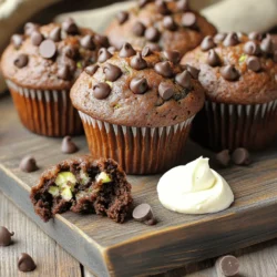 Für diese leckeren Muffins brauchst du einige einfache Zutaten. Hier ist, was du benötigst: - 1 mittelgroße Zucchini, gerieben (ca. 1 Tasse) - 1 Tasse Allzweckmehl - 1/2 Tasse Vollkornmehl - 1 Teelöffel Natron - 1/2 Teelöffel Backpulver - 1/2 Teelöffel Salz - 1 Teelöffel Zimt, gemahlen - 1/2 Tasse brauner Zucker, fest gepackt - 1/4 Tasse Kristallzucker - 1/3 Tasse Pflanzenöl - 2 große Eier - 1 Teelöffel Vanilleextrakt - 1/2 Tasse Schokoladenstückchen (halb-süß oder dunkel) - 1/4 Tasse gehackte Walnüsse (optional) Diese Zutaten sorgen für den perfekten Geschmack und die richtige Textur der Muffins. Die Zucchini macht sie saftig, und die Schokoladenstückchen bringen die Süße. Wenn du einige Zutaten nicht hast, gibt es tolle Alternativen. Du kannst beispielsweise: - Statt Allzweckmehl Mandelmehl oder Hafermehl verwenden. - Den Zucker durch Honig oder Agavendicksaft ersetzen. - Pflanzliches Öl durch Apfelmus ersetzen, um die Muffins gesünder zu machen. Diese Alternativen können den Geschmack und die Textur leicht verändern, aber sie bleiben lecker. Wähle frische Zucchini für die besten Muffins. Achte auf Folgendes: - Die Zucchini sollte fest und glänzend sein. - Sie sollte keine weichen Stellen oder Flecken haben. - Kleinere Zucchini sind oft süßer und zarter. Wenn du frische Zucchini auswählst, wird der Geschmack deiner Muffins noch besser. Du kannst die Zucchini auch vor der Verwendung abspülen und gut abtrocknen. So bleibt der Teig nicht zu feucht. Ich empfehle, die Zucchini vor dem Reiben zu schälen. Das macht die Muffins noch schöner und die Zucchini schmeckt milder. Für das vollständige Rezept besuche die Seite mit der Vollständigen Anleitung. Zuerst heizen Sie den Ofen auf 175°C vor. Das ist wichtig für gleichmäßiges Backen. Nehmen Sie dann ein Muffinblech und legen Sie es mit Papierförmchen aus. Alternativ können Sie es leicht mit Kochspray einsprühen. Bereiten Sie alle Zutaten vor, damit Sie schnell arbeiten können. In einer großen Schüssel mischen Sie die geriebene Zucchini, den braunen Zucker, Kristallzucker, Pflanzenöl, Eier und Vanilleextrakt. Rühren Sie alles gut um, bis es gut vermischt ist. In einer separaten Schüssel kombinieren Sie das Allzweckmehl, Vollkornmehl, Natron, Backpulver, Salz und Zimt. Diese Mischung fügen Sie nach und nach zu den nassen Zutaten hinzu. Rühren Sie sanft, bis alles gerade so vermischt ist. Achten Sie darauf, nicht zu lange zu mischen. Fügen Sie dann die Schokoladenstückchen und Walnüsse hinzu. Heben Sie sie vorsichtig unter, bis sie gleichmäßig verteilt sind. Teilen Sie den Teig gleichmäßig auf die Muffinförmchen auf. Füllen Sie jede Form etwa bis zu zwei Dritteln. Backen Sie die Muffins 20-25 Minuten. Stecken Sie einen Zahnstocher in die Mitte eines Muffins. Wenn er sauber herauskommt, sind die Muffins fertig. Lassen Sie die Muffins 5 Minuten in der Form abkühlen. Danach geben Sie sie auf ein Kuchengitter, um vollständig abzukühlen. Diese Schritte helfen, die Muffins saftig und lecker zu halten. Folgen Sie der [Full Recipe] für genaue Mengen und Tipps. Ein häufiger Fehler ist, die Muffins zu lange zu mischen. Das führt zu dichten Muffins. Mische die Zutaten nur so lange, bis sie gerade vermischt sind. Ein weiterer Fehler ist, die Muffins zu früh aus dem Ofen zu nehmen. Verwende einen Zahnstocher, um sicherzustellen, dass sie durchgebacken sind. Wenn der Zahnstocher sauber herauskommt, sind sie fertig. Um die Muffins saftig zu halten, verwende frische Zucchini. Die Zucchini bringt Feuchtigkeit mit. Du kannst auch Joghurt oder Apfelmus hinzufügen. Diese Zutaten helfen, die Muffins weich und lecker zu machen. Achte darauf, die Muffins nicht zu lange zu backen. Überprüfe sie frühzeitig, um ein Austrocknen zu vermeiden. Präsentiere die Muffins auf einem schönen Teller oder einem rustikalen Holzbrett. Streue einige Schokoladenstückchen obenauf für einen tollen Look. Du kannst auch etwas Puderzucker darüber streuen. Ein Klecks Frischkäseaufstrich macht die Muffins noch köstlicher. Diese kleinen Details machen die Muffins zu einem echten Hingucker. Für das vollständige Rezept, schau dir die [Full Recipe] an. {{image_4}} Möchten Sie glutenfreie Muffins? Es ist einfach! Verwenden Sie einfach glutenfreies Mehl. Eine Mischung aus Reismehl und Mandelmehl funktioniert gut. Diese Mehle geben den Muffins eine schöne Textur. Achten Sie darauf, das Natron und Backpulver gut zu vermischen. So gehen die Muffins schön auf. Für vegane Muffins ersetzen Sie die Eier. Sie können Apfelmus oder Leinsamen verwenden. Mischen Sie einen Esslöffel Leinsamen mit drei Esslöffeln Wasser. Lassen Sie es kurz stehen, bis es dick wird. Verwenden Sie auch pflanzliches Öl oder Kokosöl. Ihre Muffins bleiben saftig und lecker. Möchten Sie Ihren Muffins etwas mehr Schwung geben? Fügen Sie Nüsse hinzu! Gehackte Walnüsse oder Pekannüsse bringen einen knusprigen Biss. Trockenfrüchte sind auch eine tolle Idee. Rosinen oder Cranberries sorgen für eine süße Note. Experimentieren Sie mit verschiedenen Kombinationen, um Ihren perfekten Muffin zu finden. Für das vollständige Rezept schauen Sie sich die Anleitung an. Um die Schokoladenstückchen-Zucchini-Muffins frisch zu halten, bewahre sie in einem luftdichten Behälter auf. Dies schützt sie vor Feuchtigkeit und anderen Gerüchen. Stelle den Behälter an einen kühlen und dunklen Ort. Vermeide die Nähe von Wärmequellen, da Wärme die Muffins austrocknen kann. Im Kühlschrank bleiben die Muffins etwa eine Woche frisch. Sie können auch im Gefrierfach aufbewahrt werden, wo sie bis zu drei Monate haltbar sind. Achte darauf, sie in Frischhaltefolie oder einem Gefrierbeutel gut zu verpacken. Das schützt sie vor Gefrierbrand und bewahrt den Geschmack. Um die Muffins wieder aufzuwärmen, lege sie in die Mikrowelle für 10-15 Sekunden. So bleiben sie weich und lecker. Alternativ kannst du sie im Ofen bei 180°C für etwa 5-10 Minuten erwärmen. Dies gibt ihnen eine schöne, frische Textur. Wenn du magst, füge ein wenig Butter hinzu, bevor du sie aufwärmst, für extra Geschmack. Um die Zucchini gut vorzubereiten, wasche sie gründlich. Schneide die Enden ab und reibe sie grob. Du musst die Zucchini nicht schälen. Das Wasser in der Zucchini macht die Muffins saftig. Wenn du magst, kannst du die Zucchini leicht auspressen, um überschüssige Flüssigkeit zu entfernen. So werden die Muffins nicht zu feucht. Ja, du kannst die Zuckermenge reduzieren. Wenn du weniger Zucker verwendest, schmecken die Muffins weniger süß. Du kannst den braunen Zucker auf 1/3 Tasse reduzieren. Achte darauf, dass der Geschmack trotzdem gut bleibt. Du kannst auch Honig oder Ahornsirup verwenden, um einen anderen Geschmack zu erzielen. Halb-süße oder dunkle Schokolade sind die besten Optionen. Sie bieten einen schönen Geschmack und passen gut zur Zucchini. Du kannst auch weiße Schokolade verwenden, um eine süßere Note hinzuzufügen. Mischst du verschiedene Schokoladensorten, erhältst du interessante Geschmacksnuancen. Um den Teig im Voraus vorzubereiten, mische die trockenen Zutaten und die nassen Zutaten getrennt. Bewahre die nassen Zutaten im Kühlschrank auf. Mische die beiden Mischungen erst kurz vor dem Backen. So bleiben die Muffins frisch und lecker. Du kannst den Teig auch bis zu einem Tag im Voraus machen. Wenn die Muffins nicht aufgegangen sind, kann es an alten Backzutaten liegen. Überprüfe das Backpulver und das Natron. Diese Zutaten müssen frisch sein. Ein weiteres Problem kann sein, dass du den Teig zu lange gemischt hast. Mische nur bis die Zutaten kombiniert sind. Zu viel Mischzeit macht die Muffins dicht und fest. Diese Anleitung zeigt dir, wie du leckere Schokoladenstückchen-Zucchini-Muffins machst. Wir haben wichtige Zutaten besprochen, Tipps zum Backen gegeben und häufige Fehler erklärt. Du kannst deine Muffins anpassen und sie sogar glutenfrei oder vegan machen. Vergiss nicht, die besten Lagerbedingungen zu beachten, um ihre Frische zu erhalten. Mit diesen Tipps und Tricks wirst du bald tolle Muffins backen. Probiere verschiedene Variationen aus und finde deinen Favoriten!