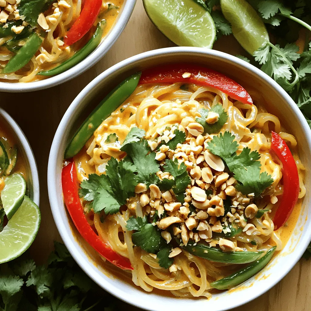 Würzige Thai-Nudel-Bowls Einfaches und schnelles Rezept