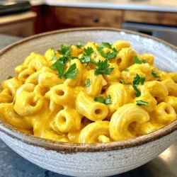 Für meine einfache vegane Mac & Cheese brauche ich einige Hauptzutaten: - 2 Tassen Ellbogen-Makkaroni (oder glutenfreie Pasta) - 1 Tasse rohe Cashewkerne (mindestens 3 Stunden in Wasser eingeweicht) - 1 Tasse ungesüßte Mandelmilch (oder andere pflanzliche Milch) - 2 Esslöffel Nährhefe - 2 Esslöffel Zitronensaft - 1 Teelöffel Knoblauchpulver - 1 Teelöffel Zwiebelpulver - 1 Teelöffel Senf (gelb oder Dijon) - 1/2 Teelöffel Kurkuma (für die Farbe) - Salz und Pfeffer nach Geschmack - Optional: 1/4 Teelöffel Cayennepfeffer (für einen würzigen Kick) - Frische Petersilie, gehackt (zum Garnieren) Diese Zutaten sorgen für den tollen Geschmack und die cremige Textur. Ich bevorzuge ungesüßte Mandelmilch, weil sie leicht und nussig schmeckt. Du kannst auch andere pflanzliche Milch verwenden. Sojamilch oder Hafermilch sind gute Alternativen. Achte darauf, dass sie ungesüßt sind, um den besten Geschmack zu erzielen. Diese Milchalternativen machen das Gericht leicht und gesund. Die Cashewkerne sind der Schlüssel für die cremige Konsistenz. Sie sind reich an gesunden Fetten und Proteinen. Nährhefe gibt der Soße einen käsigen Geschmack. Zitronensaft sorgt für Frische und Balance. Knoblauchpulver und Zwiebelpulver fügen Tiefe hinzu. Kurkuma gibt der Soße eine schöne Farbe und hat viele gesundheitliche Vorteile. Füge Cayennepfeffer hinzu, wenn du es scharf magst. Wenn du mehr über die Nährstoffe wissen willst, schau dir das Full Recipe an. Fülle einen großen Topf mit Wasser. Füge eine Prise Salz hinzu. Bringe das Wasser zum Kochen. Jetzt kannst du die Ellbogen-Makkaroni hinzufügen. Koche die Pasta, bis sie al dente ist. Das dauert meist etwa 8-10 Minuten. Gieße die Makkaroni in ein Sieb und stelle sie beiseite. Achte darauf, dass du sie nicht zu lange kochst, damit sie nicht matschig werden. Nimm die eingeweichten Cashewkerne und gib sie in einen Mixer. Füge die ungesüßte Mandelmilch hinzu. Jetzt kommen die Nährhefe, der Zitronensaft, das Knoblauchpulver und das Zwiebelpulver dazu. Vergiss nicht den Senf und das Kurkuma, um die Farbe zu verbessern. Würze mit Salz und Pfeffer. Mixe alles gut, bis die Soße cremig ist. Wenn die Soße zu dick ist, kannst du etwas mehr Mandelmilch hinzufügen. Erhitze die cremige Cashewsoße in einem großen Topf bei niedriger Temperatur. Gib die gekochten Makkaroni dazu. Rühre alles gut um, bis die Pasta gleichmäßig mit der Soße bedeckt ist. Lass es für 2-3 Minuten warm werden. Probiere das Gericht und füge eventuell Cayennepfeffer hinzu. Garniere mit frisch gehackter Petersilie, um das Gericht zu verschönern. Das macht das Essen noch leckerer. Du wirst die cremige Textur und den tollen Geschmack lieben. Für das vollständige Rezept und weitere Tipps, schau dir das Full Recipe an. Um die perfekte Konsistenz zu erreichen, achte auf die Soße. Die Soße sollte glatt und cremig sein. Wenn sie zu dick ist, füge mehr pflanzliche Milch hinzu. Wenn sie zu dünn ist, püriere mehr Cashewkerne. So bleibt die Textur angenehm. Eine andere Möglichkeit ist, die Soße etwas länger zu mixen. Das macht sie luftiger und verbessert die Konsistenz. Um die Soße würziger zu machen, nutze Gewürze. Senf bringt einen tollen Geschmack. Füge etwas mehr Knoblauchpulver oder Zwiebelpulver hinzu. Wenn du es scharf magst, probiere Cayennepfeffer oder Paprika. Diese Gewürze bringen Tiefe in den Geschmack. Du kannst auch einen Spritzer Zitronensaft für Frische hinzufügen. Experimentiere, bis du die perfekte Mischung findest. Ein häufiger Fehler ist, die Pasta zu lange zu kochen. Achte darauf, sie al dente zu kochen. So bleibt sie bissfest. Ein anderer Fehler ist, die Soße nicht genug zu würzen. Probiere die Soße vor dem Servieren. Schmecke sie ab und justiere die Gewürze. Ein dritter Fehler ist, die Cashewkerne nicht lange genug einzuweichen. Mindestens drei Stunden Einweichzeit sind wichtig. So wird die Soße schön cremig. {{image_4}} Wenn du eine glutenfreie Option suchst, verwende glutenfreie Pasta. Sie schmeckt genauso gut wie normale Pasta. Achte darauf, dass die Zutaten auch glutenfrei sind. Einige Marken bieten tolle Alternativen aus Reis oder Linsen an. Diese Pastaarten sind leicht und lecker. Du kannst dein Mac and Cheese aufpeppen. Füge Gemüse wie Spinat oder Brokkoli hinzu. Diese bringen mehr Farbe und Nährstoffe. Du kannst auch Tofu oder Kichererbsen für Protein verwenden. Das macht das Gericht noch sättigender. Für einen scharfen Kick, verwende Gewürze wie Paprika oder Cayennepfeffer. Diese verleihen dem Gericht einen tollen Geschmack. Du kannst auch etwas Jalapeño oder Sriracha hinzufügen. Das gibt eine aufregende Note. Experimentiere mit den Gewürzen, um deine perfekte Mischung zu finden. Lass deiner Kreativität freien Lauf und genieße deine eigene Version von einfacher veganer Mac & Cheese! Für das vollständige Rezept schau dir den Abschnitt "Einfache Vegan Mac and Cheese Köstlicher Genuss" an. Wenn du Reste von deinem veganen Mac & Cheese hast, bewahre sie in einem luftdichten Behälter auf. Stelle sicher, dass der Behälter gut verschlossen ist. So bleibt der Geschmack frisch. Du kannst die Reste bis zu drei Tage im Kühlschrank lagern. Um veganen Mac & Cheese einzufrieren, folge diesen Schritten: Lass das Gericht zuerst vollständig abkühlen. Fülle es dann in einen gefrierfesten Behälter. Achte darauf, etwas Platz oben zu lassen, damit die Soße beim Einfrieren nicht ausläuft. So hält sich das Mac & Cheese bis zu drei Monate im Gefrierfach. Um dein Mac & Cheese aufzuwärmen, gibt es ein paar gute Methoden. Du kannst es in einer Pfanne bei niedriger Hitze erwärmen. Füge einen Schuss pflanzliche Milch hinzu, um die Soße cremig zu halten. Eine andere Option ist die Mikrowelle. Erhitze es in kurzen Intervallen und rühre zwischendurch um. Das hilft, die Temperatur gleichmäßig zu verteilen. So bleibt der Genuss frisch und lecker. Um vegane Mac & Cheese cremiger zu machen, kannst du mehr Cashews verwenden. Die Cashews geben der Soße eine tolle Konsistenz. Achte darauf, sie mindestens drei Stunden einzuweichen. Das macht sie weicher und leichter zu pürieren. Du kannst auch etwas mehr Mandelmilch hinzufügen, um die Soße flüssiger zu machen. Probiere es aus und passe die Menge nach deinem Geschmack an. Ja, du kannst auch andere Nüsse verwenden. Mandeln oder Macadamianüsse sind gute Alternativen. Diese Nüsse geben der Soße ebenfalls einen cremigen Geschmack. Wenn du Nüsse vermeiden willst, kannst du auch Sonnenblumenkerne probieren. Sie sind eine tolle Option für eine nussfreie Version. Das Rezept für vegane Mac & Cheese ist sehr anpassbar. Es ist pflanzlich, was es für viele Diäten geeignet macht. Wenn du glutenfrei leben möchtest, verwende glutenfreie Pasta. Die Soße ist auch frei von Milch und tierischen Produkten. Achte jedoch auf die Mengen von Öl und Nüssen, wenn du Kalorien zählen musst. Veganer Mac & Cheese ist lecker und einfach zuzubereiten. Wir haben die besten Zutaten wie pflanzliche Milch und Nährstoffe besprochen. Die Schritt-für-Schritt-Anleitung zeigt, wie Sie perfekt gekochte Pasta und eine cremige Soße machen. Tipps helfen Ihnen, häufige Fehler zu vermeiden und den Geschmack zu verbessern. Variationen bieten Vielfalt für jeden Geschmack. Reste können Sie richtig lagern oder einfrieren, damit nichts verloren geht. Mit diesen Informationen gelingt Ihnen veganer Mac & Cheese immer. Viel Spaß beim Ausprobieren!