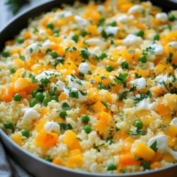 Für dieses leckere Gericht benötigen wir einige einfache Zutaten. Hier ist die Liste: - 1 große Blumenkohlkopf, gerieben - 1 Tasse scharfer Cheddarkäse, gerieben - 1 Tasse Mozzarella-Käse, gerieben - 1 Esslöffel Olivenöl - 1 kleine Zwiebel, fein gehackt - 2 Knoblauchzehen, gehackt - 1 Paprika (jede Farbe), gewürfelt - 1 Tasse gefrorene Erbsen - 1 Teelöffel geräuchertes Paprikapulver - Salz und Pfeffer nach Geschmack - Frische Petersilie, gehackt (zum Garnieren) Um den Geschmack zu verbessern, können wir einige zusätzliche Zutaten hinzufügen. Einige gute Optionen sind: - Gewürze wie Kreuzkümmel oder Chili-Pulver - Frische Kräuter wie Basilikum oder Schnittlauch - Gekochte Speckwürfel für einen herzhaften Touch - Frisch geriebener Parmesan für extra Käsegeschmack Die Auswahl der richtigen Zutaten kann den Geschmack des Gerichts stark beeinflussen. Hier sind einige Tipps: - Wählen Sie frischen Blumenkohl, der fest und grün ist. - Achten Sie auf hochwertige Käsesorten, um einen vollen Geschmack zu erzielen. - Verwenden Sie frisches Gemüse, um die Textur zu verbessern. - Kaufen Sie Gewürze in kleinen Mengen, um die Frische zu gewährleisten. Mit diesen Zutaten und Tipps sind Sie auf dem besten Weg, eine köstliche Käse Blumenkohl-Reis-Pfanne zu zaubern! Wenn Sie die vollständige Anleitung benötigen, schauen Sie sich das Full Recipe an. Zuerst bereiten Sie den Blumenkohl vor. Entfernen Sie die Blätter und den Stiel. Schneiden Sie den Blumenkohl in Röschen. Verwenden Sie eine Küchenmaschine, um die Röschen in kleine Stücke zu pürieren. Alternativ können Sie eine Reibe nutzen. Legen Sie den Blumenkohlreis beiseite. 1. Erhitzen Sie das Olivenöl in einer großen Pfanne bei mittlerer Hitze. 2. Fügen Sie die gehackte Zwiebel hinzu und braten Sie sie etwa 3-4 Minuten an. Sie soll glasig werden. 3. Geben Sie den gehackten Knoblauch und die gewürfelte Paprika dazu. Kochen Sie weitere 2-3 Minuten, bis die Paprika weich ist. 4. Fügen Sie den Blumenkohlreis in die Pfanne. Vermengen Sie ihn gut mit dem Gemüse. 5. Rühren Sie die gefrorenen Erbsen ein. 6. Streuen Sie das geräucherte Paprikapulver darüber. Würzen Sie mit Salz und Pfeffer. Kochen Sie etwa 5-7 Minuten und rühren Sie häufig um. 7. Reduzieren Sie die Hitze. Rühren Sie den Cheddar- und Mozzarella-Käse ein, bis er schmilzt. 8. Nehmen Sie die Pfanne vom Herd, sobald der Käse geschmolzen ist. Lassen Sie die Mischung leicht abkühlen. Garnieren Sie das Gericht mit frisch gehackter Petersilie. Servieren Sie die Käse Blumenkohl-Reis-Pfanne warm. Es passt gut zu einem frischen Salat oder als Beilage zu Fleisch. Die Mischung aus Käse und Gemüse sieht nicht nur toll aus, sondern schmeckt auch lecker. Wenn Sie mehr Rezepte suchen, sehen Sie sich das Full Recipe an! Um Blumenkohlreis perfekt zu machen, beginnen Sie mit einem frischen Blumenkohlkopf. Entfernen Sie die Blätter und den Stiel. Schneiden Sie ihn in kleine Röschen. Verwenden Sie eine Küchenmaschine oder eine Reibe, um die Röschen zu zerkleinern. Achten Sie darauf, dass die Stücke gleich groß sind. So gart der Reis gleichmäßig. Zu große Stücke können hart bleiben. Ein häufiger Fehler ist, den Blumenkohl zu lange zu kochen. Dies macht ihn matschig. Kochen Sie ihn nur, bis er leicht weich ist. Überprüfen Sie auch die Gewürze. Zu wenig Salz oder Pfeffer macht das Gericht fad. Probieren Sie während des Kochens und passen Sie die Gewürze an. Ein weiterer Fehler ist, den Käse zu schnell hinzuzufügen. Lassen Sie den Blumenkohl zuerst etwas abkühlen, damit der Käse schön schmelzen kann. Um den Käseschmelz zu verbessern, verwenden Sie frisch geriebenen Käse. Fertig geriebener Käse enthält oft Stärke, die das Schmelzen beeinträchtigen kann. Mischen Sie verschiedene Käsesorten für mehr Geschmack. Cheddar und Mozzarella ergeben eine tolle Kombination. Fügen Sie den Käse schrittweise hinzu und rühren Sie ständig. So sorgt die Wärme dafür, dass der Käse gleichmäßig schmilzt. Diese Tipps garantieren, dass Ihre Käse Blumenkohl-Reis-Pfanne perfekt wird. Schauen Sie sich auch das [Full Recipe] für detaillierte Anweisungen an. {{image_4}} Wenn Sie eine vegetarische Variante der Käse Blumenkohl-Reis-Pfanne möchten, gibt es viele Möglichkeiten. Sie können verschiedene Gemüsesorten hinzufügen. Zucchini, Spinat oder Karotten passen gut. Diese Gemüsesorten bringen mehr Farbe und Nährstoffe in Ihr Gericht. Auch Hülsenfrüchte wie Kichererbsen können eine tolle Ergänzung sein. Sie geben Ihnen zusätzliche Ballaststoffe und Protein. So bleibt die Pfanne lecker und gesund. Falls Sie mehr Protein in Ihrer Mahlzeit wollen, fügen Sie gekochte Hähnchenbrust oder Putenbrust hinzu. Diese Fleischsorten passen gut zu Blumenkohl und Käse. Sie können auch Tofu oder Tempeh verwenden, um die Pfanne vegan zu halten. Diese Optionen geben Ihnen die nötige Energie für den Tag. Vergessen Sie nicht, die Gewürze nach Geschmack zu ändern, um alles gut abzustimmen. Um den Geschmack zu verändern, probieren Sie verschiedene Gewürze aus. Kreuzkümmel und Koriander geben einen tollen, warmen Geschmack. Chili-Pulver macht es schärfer, wenn Sie es mögen. Für einen mediterranen Twist können Sie Oregano und Thymian verwenden. Diese Gewürze verleihen der Pfanne einen neuen Charakter. Experimentieren Sie mit verschiedenen Kombinationen, um Ihr Lieblingsrezept zu finden. Um die Käse Blumenkohl-Reis-Pfanne frisch zu halten, lagere sie in einem luftdichten Behälter. So bleibt der Käse cremig und der Blumenkohl nicht matschig. Achte darauf, das Gericht abkühlen zu lassen, bevor du es verpackst. Dadurch vermeidest du Kondenswasser, das die Textur beeinträchtigen kann. Du kannst die Pfanne bis zu vier Tage im Kühlschrank aufbewahren. Wenn du mehr zubereitest, friere die Portionen ein. Verwende gefrierfreundliche Behälter oder Beutel. So bleibt der Geschmack bis zu drei Monate erhalten. Beschrifte die Behälter mit dem Datum, damit du den Überblick behältst. Um die Pfanne aufzuwärmen, nutze eine Pfanne oder die Mikrowelle. In der Pfanne solltest du etwas Öl hinzufügen, um die Feuchtigkeit zu bewahren. Erhitze bei mittlerer Hitze unter häufigem Rühren. In der Mikrowelle erwärmst du das Gericht in kurzen Intervallen, etwa eine Minute, und rührst zwischendurch um. So bleibt die Konsistenz angenehm. Für die besten Ergebnisse, füge etwas frischen Käse hinzu, wenn du es servierst. So wird es wieder lecker und schmelzend. Blumenkohlreis ist einfach zu machen. Zuerst nimmst du einen Blumenkohlkopf. Entferne die Blätter und den Stiel. Schneide den Blumenkohl in kleine Röschen. Du kannst eine Küchenmaschine nutzen, um die Röschen zu pürieren. Püriere sie, bis sie wie Reiskörner aussehen. Alternativ kannst du auch eine Reibe benutzen. Das gibt dir die perfekte Basis für die Käse Blumenkohl-Reis-Pfanne. Ja, du kannst pflanzliche Alternativen ausprobieren. Es gibt viele Optionen, die gut schmelzen. Du kannst veganen Käse verwenden, der auf Kokos- oder Mandeln basiert. Diese Produkte sind oft in Supermärkten erhältlich. Achte darauf, eine Sorte zu wählen, die dir gut schmeckt. So bleibt der leckere Geschmack der Pfanne erhalten. Du kannst viele Gemüsesorten verwenden. Paprika und Erbsen sind tolle Optionen. Auch Zucchini oder Karotten passen gut. Diese geben mehr Farbe und Nährstoffe. Du kannst auch Spinat oder Brokkoli hinzufügen. Experimentiere mit verschiedenen Gemüse, um deine eigene Variante zu kreieren. So bleibt es spannend und lecker! Die Käse Blumenkohl-Reis-Pfanne ist einfach und lecker. Wir haben die besten Zutaten und Tipps zur Zubereitung besprochen. Außerdem habe ich Variationen vorgestellt, die deinen Geschmack treffen. Richtiges Lagern hilft dir, die Frische zu bewahren. Mit diesen Hinweise gelingt dir das Gericht im Handumdrehen. Experimentiere mit Gewürzen und Zutaten für neue Aromen. Jetzt bist du bereit, kreativ zu werden und zu kochen!