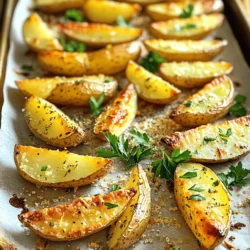 - 4 große Russet-Kartoffeln - 4 Esslöffel Olivenöl - 5 Knoblauchzehen Die Hauptzutaten sind einfach und frisch. Russet-Kartoffeln sind ideal. Sie bieten eine tolle Textur und Geschmack. Olivenöl verleiht den Kartoffeln einen feinen, fruchtigen Geschmack. Knoblauch bringt eine kräftige Note. Wenn du die Knoblauchzehen fein hackst, entfaltet sich ihr Aroma besser. - 1 Esslöffel frischer Rosmarin - 1 Teelöffel geräuchertes Paprikapulver - Salz und Pfeffer nach Geschmack Die Gewürze machen den Unterschied. Rosmarin bringt einen erdigen, frischen Geschmack. Geräuchertes Paprikapulver gibt den Kartoffeln eine rauchige Note. Salz und Pfeffer sind wichtig für die Balance. Du kannst die Menge nach deinem Geschmack anpassen. - 2 Esslöffel geriebener Parmesan - Frische Petersilie zur Garnierung Wenn du einen extra Kick möchtest, füge Parmesan hinzu. Er schmilzt und wird goldbraun. Petersilie sorgt für Farbe und Frische. Diese optionalen Zutaten machen das Gericht noch leckerer. Für das vollständige Rezept, schau dir die Anleitung an. Heize deinen Ofen auf 220°C (425°F) vor. Dies sorgt dafür, dass die Kartoffeln gleichmäßig garen. Wasche die großen Russet-Kartoffeln gründlich. Schneide sie dann in gleichmäßige Spalten. Achte darauf, dass die Spalten nicht zu klein sind. So bleiben sie innen weich und außen knusprig. Gib die Kartoffelspalten in eine große Schüssel. Füge 4 Esslöffel Olivenöl hinzu. Dann kommen 5 fein gehackte Knoblauchzehen dazu. Streue 1 Esslöffel frischen Rosmarin und 1 Teelöffel geräuchertes Paprikapulver in die Schüssel. Vergiss nicht, Salz und Pfeffer nach Geschmack hinzuzufügen. Mische alles gut durch. So verteilt sich das Öl und die Gewürze gleichmäßig. Verteile die gewürzten Kartoffelspalten auf einem Backblech. Achte darauf, dass sie sich nicht überlappen. So werden sie schön knusprig. Röste die Kartoffelspalten im vorgeheizten Ofen. Die Röstzeit beträgt 30 bis 35 Minuten. Wende die Spalten nach der Hälfte der Zeit. Dadurch garen sie gleichmäßig und werden goldbraun. Wenn du Parmesan magst, streue ihn in den letzten 5 Minuten über die Kartoffeln. Garniere die Röstkartoffelspalten mit frischer Petersilie, wenn du sie servierst. Für das vollständige Rezept schau dir bitte den Abschnitt „Full Recipe“ an. Um die besten Röstkartoffeln zu machen, achte darauf, dass die Spalten gleich groß sind. So garen sie gleichmäßig. Wenn die Spalten unterschiedlich groß sind, kann es passieren, dass einige zu weich werden, während andere noch hart sind. Ein weiterer wichtiger Tipp ist, dass die Spalten nicht auf dem Backblech überlappen. Wenn sie sich berühren, können sie nicht knusprig werden. Das führt oft zu einem matschigen Ergebnis. Es gibt viele Wege, deine Röstkartoffeln zu variieren. Du kannst andere Gewürze oder Kräuter verwenden. Zum Beispiel passen Thymian oder Oregano wunderbar zu Kartoffeln. Wenn du etwas Schärfe magst, probiere Paprika oder Chili. Auch die Kartoffelsorte kann variieren. Süßkartoffeln oder kleine neue Kartoffeln sind tolle Alternativen. Sie bringen einen anderen Geschmack und eine neue Textur. Die Präsentation der Röstkartoffeln ist wichtig. Serviere sie in einer großen Schüssel oder auf einem schönen Teller. So kommen die goldenen Farben gut zur Geltung. Du kannst frische Kräuter wie Rosmarin oder Petersilie als Deko verwenden. Eine Kombination mit Dips oder Saucen macht das Essen noch besser. Probiere Knoblauch-Dip oder Joghurt-Sauce. Sie passen perfekt zu den Röstkartoffeln. Wenn du die Tipps aus dem Full Recipe befolgst, wirst du sicher tolle Ergebnisse erzielen! {{image_4}} Lassen Sie die Röstkartoffeln zuerst abkühlen. Dies verhindert, dass sich Dampf bildet. Füllen Sie sie dann in einen luftdichten Behälter. So bleiben sie frisch und lecker. Im Kühlschrank halten die Röstkartoffeln etwa drei bis vier Tage. Achten Sie darauf, dass der Behälter gut verschlossen ist. Dies hilft, die Frische zu bewahren. Wenn Sie die Kartoffeln länger aufbewahren wollen, können Sie sie auch einfrieren. Um die Röstkartoffeln wieder knusprig zu machen, nutzen Sie den Ofen. Heizen Sie ihn auf 200°C vor. Legen Sie die Kartoffeln auf ein Backblech und rösten Sie sie für 10-15 Minuten. So bleiben sie außen knusprig und innen weich. Alternativ können Sie eine Pfanne verwenden. Braten Sie die Kartoffeln bei mittlerer Hitze, bis sie warm und knusprig sind. Die ideale Röstzeit für Kartoffelspalten beträgt 30 bis 35 Minuten. Bei 220°C (425°F) garen sie schön knusprig. Wenden Sie die Spalten nach 15 Minuten. So bräunen sie gleichmäßig. Wenn Sie die Kartoffeln goldbraun und knusprig mögen, überprüfen Sie sie gegen Ende der Garzeit. Jede Ofenheizung kann anders sein, also passen Sie die Zeit an. Ja, viele Gewürze passen gut zu Röstkartoffeln! Hier sind ein paar kreative Vorschläge: - Thymian: Für einen erdigen Geschmack. - Kümmel: Gibt einen warmen, nussigen Geschmack. - Chili-Pulver: Für einen scharfen Kick. - Knoblauchpulver: Wenn Sie noch mehr Knoblauchgeschmack wollen. Seien Sie kreativ und probieren Sie Ihre Lieblingsgewürze aus. Das macht das Rezept einzigartig und spannend! Ja, dieses Rezept ist glutenfrei. Die Hauptzutaten sind Kartoffeln, Olivenöl und Gewürze. Alle diese Zutaten enthalten kein Gluten. Überprüfen Sie jedoch die Gewürze, um sicherzustellen, dass sie glutenfrei sind. Manche Mischungen könnten Gluten enthalten. Ansonsten können Sie die Röstkartoffeln ohne Bedenken genießen! Eine Portion Knoblauch Röstkartoffelspalten hat etwa 250 Kalorien. Hier sind die Nährwerte pro Portion: - Fett: 12 g - Kohlenhydrate: 35 g - Eiweiß: 4 g - Ballaststoffe: 4 g Die Kartoffeln liefern viele wichtige Nährstoffe. Sie sind eine gute Quelle für Vitamin C und Kalium. Das Olivenöl bringt gesunde Fette in das Gericht. Kartoffeln sind mehr als nur lecker. Sie bieten viele Gesundheitsvorteile. Hier sind einige: - Energiequelle: Kartoffeln sind reich an Kohlenhydraten. Sie geben dir viel Energie für den Tag. - Ballaststoffe: Diese helfen bei der Verdauung. Sie sorgen dafür, dass du dich satt fühlst. - Vitamine: Sie enthalten Vitamin C, das dein Immunsystem stärkt. Die Hauptzutaten in diesem Rezept tragen zu einer gesunden Ernährung bei. Parmesan kann den Nährwert deiner Röstkartoffeln verbessern. Hier sind einige Punkte, die du beachten solltest: - Kalzium: Parmesan ist reich an Kalzium. Das unterstützt deine Knochen. - Protein: Er liefert zusätzliches Protein, was wichtig für den Körper ist. - Geschmack: Parmesan gibt einen herzhaften Geschmack, der die Kartoffeln noch besser macht. Wenn du ihn hinzufügst, achte auf die Menge. Ein wenig reicht oft aus. So bleibst du im Rahmen der Nährwerte. Probiere es aus! So wird dein Gericht noch schmackhafter. Für das vollständige Rezept schaue dir die Anleitung an. Die Röstkartoffeln, die wir besprochen haben, sind einfach und lecker. Die Hauptzutaten sind Kartoffeln, Olivenöl und Knoblauch. Wichtig war, wie man die Kartoffeln richtig würzt und röstet. Mit unseren Tipps wirst du perfekte Röstkartoffeln herstellen. Variationen und kreative Ideen geben dir viele Möglichkeiten. Beachte auch die Aufbewahrung und erwärme sie richtig. Röstkartoffeln sind eine tolle Beilage und passen zu vielen Gerichten. Viel Spaß beim Ausprobieren dieser köstlichen Kombinationen!
