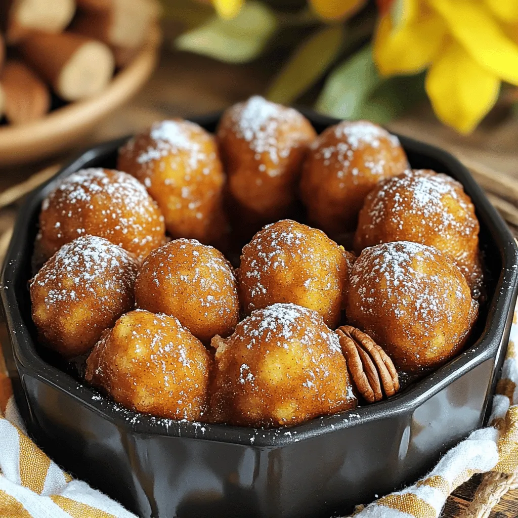 Für ein köstliches Kürbis-Gewürz-Monkey Bread brauchen Sie folgende Hauptzutaten: - 2 Dosen mit Kühlschrank-Teig für Brötchen - 1 Tasse Kürbispüree - 1 Tasse brauner Zucker - 1 Esslöffel Kürbiskuchengewürz (Zimt, Muskatnuss, Ingwer, Piment) - ½ Tasse ungesalzene Butter, geschmolzen - 1 Teelöffel Vanilleextrakt - Eine Prise Salz Diese Zutaten sind der Schlüssel zu einem fluffigen und schmackhaften Monkey Bread. Der Brötchenteig bringt die nötige Struktur, während das Kürbispüree für die feuchte Konsistenz sorgt. Wenn Sie Ihr Monkey Bread noch interessanter machen möchten, fügen Sie folgende Zutaten hinzu: - ½ Tasse gehackte Pekannüsse (optional) - Puderzucker zum Bestäuben Die Pekannüsse geben dem Brot einen knusprigen Biss. Der Puderzucker verleiht eine süße und festliche Note. Achten Sie bei der Auswahl der Zutaten auf folgende Punkte: - Kaufen Sie frisches Kürbispüree oder stellen Sie es selbst her. - Wählen Sie hochwertigen braunen Zucker für mehr Geschmack. - Verwenden Sie echte Vanilleextrakte statt künstlicher Aromen. Hochwertige Zutaten tragen zu einem besseren Geschmack und einer schöneren Textur bei. Wenn Sie die besten Zutaten wählen, spiegelt sich das in jedem Bissen wider. Heize deinen Ofen auf 175 °C vor. Dies ist wichtig, damit dein Monkey Bread gleichmäßig backt. Fette eine Bundt-Form mit Kochspray oder Butter ein. So bleibt der Teig nicht kleben. Das sorgt für eine schöne Form. In einer großen Schüssel vermische das Kürbispüree, den braunen Zucker, das Kürbiskuchengewürz, die geschmolzene Butter, den Vanilleextrakt und eine Prise Salz. Rühre alles gut, bis die Mischung glatt ist. Das Kürbiskuchengewürz bringt den vollen Geschmack. Öffne die Dosen mit dem Kühlschrank-Teig. Schneide jeden Teigling in vier Stücke. Formen die Stücke zu kleinen Kügelchen. Jedes Kügelchen tauchst du in die Kürbismischung. Decke sie gut ein. Wenn du magst, wälze sie in den gehackten Pekannüssen für einen zusätzlichen Crunch. Schichte die überzogenen Teigbälle in die gefettete Bundt-Form. Gieße die restliche Kürbismischung gleichmäßig darüber. Backe das Monkey Bread für etwa 30-35 Minuten. Es ist fertig, wenn die Oberseite goldbraun ist. Ein Zahnstocher sollte sauber herauskommen, wenn du ihn in die Mitte steckst. Lass das Monkey Bread für 10-15 Minuten in der Form abkühlen. Kippe dann die Form vorsichtig auf eine Servierplatte. Bestäube die Oberseite mit Puderzucker. So sieht es festlich aus und schmeckt lecker. Serviere es warm und ziehe die Stücke direkt von der Platte ab. Einige Fehler können Ihr Monkey Bread ruinieren. Achten Sie darauf, den Ofen gut vorzuheizen. Ein kalter Ofen führt zu ungleichmäßigem Backen. Verwenden Sie auch eine gefettete Form. Wenn die Form nicht gut gefettet ist, bleibt das Brot kleben. Messen Sie die Zutaten genau, um die beste Konsistenz zu erreichen. Zu viel oder zu wenig Kürbispüree macht das Brot schwer oder trocken. Um fluffiges Monkey Bread zu erhalten, verwenden Sie frischen Teig. Kühlschrank-Teig ist toll, aber achten Sie darauf, ihn nicht zu lange zu lagern. Schneiden Sie die Teiglinge gleichmäßig. So backen sie gleichmäßig und bleiben locker. Tauchen Sie die Kügelchen gut in die Kürbismischung. Eine gleichmäßige Schicht sorgt für tollen Geschmack und Textur. Lassen Sie das Monkey Bread nach dem Backen etwas abkühlen. So bleibt es saftig und fällt nicht auseinander. Präsentation macht viel aus. Servieren Sie das Monkey Bread warm auf einer schönen Platte. Lassen Sie die Gäste Stücke direkt abziehen. Das sieht einladend aus und macht Spaß. Puderzucker oben drauf gibt eine süße Note und schöne Farbe. Sie können auch eine kleine Schüssel mit Frischkäse-Glasur anbieten. Das macht das Essen noch köstlicher und gibt einen tollen Kontrast. {{image_4}} Wenn Sie eine spezielle Diät einhalten, können Sie dieses Rezept leicht anpassen. Für vegane Varianten nutzen Sie pflanzliche Butter und pflanzliches Kürbispüree. Achten Sie darauf, einen glutenfreien Brötchenteig zu wählen. Diese Optionen machen das Monkey Bread für jeden zugänglich. Es bleibt lecker und fluffig, auch ohne tierische Produkte oder Gluten. Experimentieren Sie mit verschiedenen Aromen für Ihr Monkey Bread. Fügen Sie Schokoladenstückchen oder getrocknete Früchte hinzu, um einen süßen Twist zu erhalten. Sie könnten auch Walnüsse anstelle von Pekannüssen verwenden. Für einen schärferen Geschmack probieren Sie etwas Ingwer oder sogar eine Prise Cayennepfeffer. Diese Variationen bringen neue Geschmäcker in Ihr Backwerk. Für eine festliche Note können Sie dem Teig Zimt oder Muskatnuss hinzufügen. Diese Gewürze passen gut zu den Kürbisnoten. Auch ein Hauch von Orange oder Zitrone kann frischen Wind bringen. Servieren Sie das Monkey Bread mit einem süßen Frischkäse-Dip für einen besonderen Anlass. Diese kleinen Ergänzungen machen das Gericht noch einladender und passen perfekt zur Winterzeit. Wenn Sie etwas Monkey Bread übrig haben, lagern Sie es richtig. Wickeln Sie es in Frischhaltefolie oder legen Sie es in einen luftdichten Behälter. So bleibt es frisch. Auf diese Weise bleibt der süße Geschmack und die weiche Textur erhalten. Lagern Sie das Brot bei Raumtemperatur. Es hält sich so für etwa zwei Tage. Wenn Sie das Monkey Bread länger aufbewahren möchten, frieren Sie es ein. Teilen Sie das Brot in Portionen. Wickeln Sie jede Portion gut in Frischhaltefolie. Legen Sie die Portionen dann in einen Gefrierbeutel. So bleibt es für bis zu drei Monate frisch. Um es aufzuwärmen, lassen Sie es über Nacht im Kühlschrank auftauen. Dann können Sie es im Ofen bei 175 °C für etwa 10-15 Minuten aufwärmen. So wird es wieder warm und fluffig. Monkey Bread schmeckt am besten frisch, aber es bleibt auch einige Tage lecker. Bei Raumtemperatur ist es zwei Tage gut. Im Kühlschrank hält es sich bis zu einer Woche. Sehen Sie, ob es noch gut riecht und aussieht, bevor Sie es essen. Wenn Sie es aufbewahren, genießen Sie es in den ersten Tagen für den besten Geschmack. Das Monkey Bread bleibt frisch für etwa drei bis vier Tage. Lagern Sie es in einem luftdichten Behälter. So bleibt die Feuchtigkeit erhalten. Sie können auch eine Frischhaltefolie verwenden. Für längere Haltbarkeit können Sie das Monkey Bread einfrieren. Ja, Sie können den Teig im Voraus machen. Bereiten Sie die Kürbismischung und die Teigbälle vor. Lagern Sie sie bis zum Backen im Kühlschrank. Achten Sie darauf, dass der Teig gut abgedeckt ist. So bleibt er frisch und feucht. Ja, Sie können auch Süßkartoffelpüree verwenden. Es hat einen ähnlichen Geschmack und eine tolle Textur. Apfelmus kann auch eine gute Wahl sein. Es verleiht dem Monkey Bread eine fruchtige Note. Eine Glasur aus Frischkäse passt hervorragend. Auch Karamellsauce schmeckt lecker dazu. Für einen besonderen Kick können Sie eine Zimt-Zucker-Sauce ausprobieren. Diese Saucen machen das Monkey Bread noch köstlicher. Kürbis-Gewürz-Monkey Bread ist einfach und lecker, ideal für jeden Anlass. Wir haben die Hauptzutaten, zusätzliche Optionen und Tipps zur Auswahl der besten Zutaten besprochen. Die Schritt-für-Schritt-Anleitung macht das Backen leicht. Zudem haben wir häufige Fehler und Tipps für fluffiges Brot behandelt. Vergessen Sie nicht, mit Variationen zu spielen und das Brot richtig zu lagern. Nutzen Sie die FAQs für weitere Fragen. Jetzt liegt es an Ihnen, dieses köstliche Rezept auszuprobieren und Neues zu entdecken. Viel Spaß beim Backen!