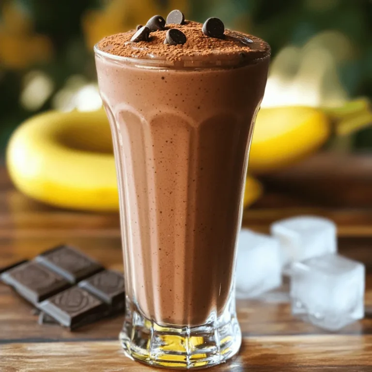 Für den Brownie-Batter-Protein-Shake brauchst du folgende Zutaten: - 240 ml ungesüßte Mandelmilch (oder jede Milch deiner Wahl) - 1 Portion Schokoladen-Proteinpulver - 2 Esslöffel ungesüßtes Kakaopulver - 1 gefrorene Banane - 2 Esslöffel Mandelbutter (oder Erdnussbutter) - 1 Esslöffel Ahornsirup (oder Honig) - 1/2 Teelöffel Vanilleextrakt - 1 Esslöffel Schokoladenstückchen (optional) - Eiswürfel (optional für eine dickere Textur) Du kannst die Zutaten leicht anpassen. Zum Beispiel: - Verwende Kokosmilch für einen cremigen Geschmack. - Nimm Erdnussbutter, wenn du den Erdnussgeschmack magst. - Honig kann durch Agavendicksaft ersetzt werden, um eine vegane Option zu schaffen. Diese Alternativen können den Geschmack verändern und dir neue Variationen bieten. Die Qualität der Zutaten spielt eine große Rolle. Achte darauf: - Kaufe frische Bananen, die gut gefroren sind. - Wähle hochwertiges Proteinpulver ohne Zuckerzusätze. - Verwende reines Kakaopulver für den besten Schokoladengeschmack. Hochwertige Zutaten sorgen für einen köstlichen Shake. Wenn du frische Zutaten wählst, schmeckt dein Shake einfach besser. Zuerst hole alle Zutaten bereit. Du brauchst: - 240 ml ungesüßte Mandelmilch (oder jede Milch deiner Wahl) - 1 Portion Schokoladen-Proteinpulver - 2 Esslöffel ungesüßtes Kakaopulver - 1 gefrorene Banane - 2 Esslöffel Mandelbutter (oder Erdnussbutter) - 1 Esslöffel Ahornsirup (oder Honig) - 1/2 Teelöffel Vanilleextrakt - 1 Esslöffel Schokoladenstückchen (optional) - Eiswürfel (optional für eine dickere Textur) Stelle sicher, dass die Banane gefroren ist. So wird der Shake kälter und cremiger. Jetzt ist es Zeit zu mixen. Gib alle Zutaten in einen Standmixer. Mixe alles auf hoher Stufe. Du willst eine glatte und cremige Mischung. Wenn die Mischung nicht glatt ist, mixe weiter. Wenn du einen dickeren Shake möchtest, füge einige Eiswürfel hinzu. Mixe erneut, bis die gewünschte Konsistenz erreicht ist. Probiere den Shake. Wenn du mehr Süße magst, füge mehr Ahornsirup hinzu. Gieße den Shake in ein hohes Glas. Um es schön zu machen, dekoriere mit etwas Kakaopulver oder Schokoladenstückchen. Das sorgt für einen tollen Look. Jetzt kannst du deinen Brownie Batter Protein Shake genießen! Um die Süße deines Brownie Batter Protein Shakes anzupassen, probiere verschiedene Mengen von Ahornsirup oder Honig. Beginne mit einem Esslöffel. Schmecke dann, um zu sehen, ob du mehr brauchst. Wenn du es süßer magst, füge einen weiteren Teelöffel hinzu. Achte darauf, nicht zu viel auf einmal hinzuzufügen. Das kann den Geschmack schnell verändern. Du kannst auch Stevia oder einen anderen Süßstoff verwenden, um die Kalorien niedrig zu halten. Für eine perfekte Konsistenz ist die gefrorene Banane wichtig. Sie macht den Shake cremig und dick. Wenn du einen noch dickeren Shake magst, füge mehr Eiswürfel hinzu. Mixe die Zutaten gut, bis sie völlig glatt sind. Bei Bedarf kannst du auch einen Schuss mehr Mandelmilch hinzufügen. Das hilft, den Shake leicht zu machen, ohne ihn wässrig wirken zu lassen. Zusätzliche Toppings machen deinen Shake noch besser! Du kannst die oberste Schicht mit Schokoladenstückchen dekorieren. Ein wenig Kakaopulver sieht ebenfalls toll aus. Wenn du es knackig magst, füge einige Nüsse oder Granola hinzu. Für etwas Fruchtgeschmack sind geschnittene Erdbeeren oder Bananen eine gute Wahl. So wird dein Shake nicht nur lecker, sondern auch schön anzusehen! {{image_4}} Um deinen Brownie Batter Protein Shake vegan zu machen, wähle pflanzliche Milch. Ungesüßte Mandelmilch ist perfekt, aber auch Hafermilch oder Sojamilch funktionieren gut. Nutze veganes Proteinpulver, um die tierischen Produkte zu vermeiden. Statt Honig kannst du Agavendicksaft oder Kokosblütenzucker nehmen. So bleibt der Shake ganz ohne tierische Zutaten. Möchtest du mehr Protein hinzufügen? Probiere, einen Esslöffel Chiasamen oder Hanfsamen einzumischen. Diese Samen sind nahrhaft und erhöhen den Proteingehalt. Auch griechischer Joghurt ist eine tolle Option, wenn du nicht vegan bist. Er sorgt für eine cremige Textur und mehr Eiweiß. Du kannst den Shake leicht anpassen, um verschiedene Geschmäcker zu erkunden. Füge einen Teelöffel Erdnussbutter hinzu für einen nussigen Geschmack. Oder probiere einen Spritzer Espresso für eine Kaffeennote. Wenn du es fruchtiger magst, mixe eine Handvoll Beeren oder eine andere gefrorene Frucht dazu. Diese Variationen machen deinen Shake spannend und lecker! Um den Brownie Batter Protein Shake frisch zu halten, stelle ihn in den Kühlschrank. Nutze dazu einen gut verschlossenen Behälter. So bleibt der Shake kühl und lecker. Denke daran, den Shake vor dem Trinken gut durchzuschütteln. Das hilft, die Konsistenz wiederherzustellen. Wenn du Reste hast, sei kreativ! Du kannst den Shake als Eis verwenden. Fülle ihn in Eiswürfelformen und friere ihn ein. Diese Eiswürfel sind perfekt für zukünftige Shakes. Du kannst sie auch in Smoothies oder Joghurt geben. So vermeidest du Lebensmittelverschwendung und hast einen leckeren Snack. Im Kühlschrank bleibt der Shake bis zu 2 Tage frisch. Achte darauf, ihn in einem luftdichten Behälter zu lagern. Nach 2 Tagen kann der Shake seine Frische verlieren. Wenn er sich komisch anfühlt oder riecht, wirf ihn lieber weg. Sicherheit geht vor! Ja, der Brownie Batter Protein Shake ist gesund. Er enthält viele nahrhafte Zutaten. Die Mandelmilch bietet eine laktosefreie Option. Das Schokoladen-Proteinpulver liefert wichtige Proteine für deine Muskeln. Kakaopulver hat Antioxidantien, die gut für das Herz sind. Die gefrorene Banane gibt dir Energie und Ballaststoffe. Mandelbutter fügt gesunde Fette hinzu. Süßungsmittel wie Ahornsirup sind besser als Zucker. Alles in allem ist dieser Shake ein leckerer und gesunder Snack. Ja, du kannst diesen Shake nach dem Training verwenden. Er hat die richtigen Nährstoffe, um deine Muskeln zu reparieren. Das Protein hilft, die Muskeln schnell zu regenerieren. Die Kohlenhydrate aus der Banane geben dir Energie zurück. Der Shake ist einfach und schnell zuzubereiten. So hast du schnell eine leckere Belohnung nach dem Sport. Also, schnapp dir deinen Mixer und genieße! Der Shake hat ungefähr 350 bis 400 Kalorien. Die genaue Zahl hängt von den genauen Zutaten ab. Wenn du z.B. mehr Ahornsirup oder Schokoladenstückchen hinzufügst, steigen die Kalorien. Die Mandelmilch hat wenige Kalorien, während die Banane und Mandelbutter mehr beitragen. Du kannst die Kalorien kontrollieren, indem du die Süße anpasst. So kannst du den Shake nach deinen Wünschen gestalten. Der Brownie Batter Protein Shake nutzt einfache Zutaten für einen schokoladigen Genuss. Wir haben die besten Zutaten und deren Alternativen besprochen. Die Schritt-für-Schritt-Anleitung zeigt, wie man den Shake macht. Tipps helfen, die Süße und Textur anzupassen. Varianten bieten Optionen für jeden Geschmack. Bei der Lagerung sorgt die richtige Methode für Frische. Insgesamt ist dieser Shake lecker und nährstoffreich. Er schmeckt gut und unterstützt dein Fitnessziel. Probier ihn aus und teile deine Experimente!