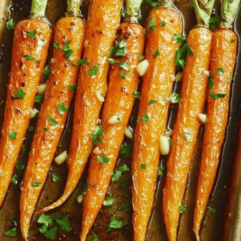 - 450 g Babykarotten (oder normale Karotten, geschält und gewürfelt) - 3 Esslöffel Honig - 2 Esslöffel Olivenöl - 4 Knoblauchzehen, fein gehackt - 1 Teelöffel getrockneter Thymian (oder frischer Thymian, wenn gewünscht) Die Hauptzutaten sind einfach zu finden. Babykarotten sind süß und zart, aber normale Karotten funktionieren auch. Der Honig bringt Süße, während das Olivenöl für einen schönen Glanz sorgt. Knoblauch fügt einen kräftigen Geschmack hinzu, und Thymian ergänzt die Aromen perfekt. Diese Zutaten machen die Karotten besonders lecker. - Salz und Pfeffer - Frische Petersilie, gehackt (zum Garnieren) Die Gewürze sind der Schlüssel zu diesem Gericht. Salz hebt den Geschmack der Karotten hervor. Pfeffer gibt einen leichten Kick. Die frische Petersilie ist mehr als nur eine Garnierung. Sie bringt Farbe und Frische ins Spiel. Diese einfachen Zutaten machen Ihre Röstkarotten wirklich besonders. Heize deinen Ofen auf 220 °C vor. Dies sorgt für perfekte Röstkarotten. In einer großen Schüssel vermischst du drei Esslöffel Honig, zwei Esslöffel Olivenöl, vier fein gehackte Knoblauchzehen und einen Teelöffel getrockneten Thymian. Füge Salz und Pfeffer nach Geschmack hinzu. Rühre alles gut um, bis die Marinade schön glatt ist. Nimm 450 g Babykarotten und gib sie in die Marinade. Du kannst auch normale Karotten verwenden, wenn du magst. Wende die Karotten vorsichtig in der Marinade. Achte darauf, dass sie gleichmäßig bedeckt sind. So erhalten die Karotten den besten Geschmack. Verteile die marinierten Karotten auf ein Backblech. Achte darauf, dass sie in einer einzigen Schicht liegen. Das hilft beim Rösten. Röste die Karotten für 20 bis 25 Minuten im vorgeheizten Ofen. Nach der Hälfte der Zeit solltest du sie vorsichtig umdrehen. So werden sie gleichmäßig goldbraun und zart. Um die besten Röstkarotten zu erhalten, ist die richtige Temperatur wichtig. Heizen Sie Ihren Ofen auf 220 °C vor. So werden die Karotten gleichmäßig zart und goldbraun. Die Röstdauer liegt bei 20 bis 25 Minuten. Wenden Sie die Karotten nach der Hälfte der Zeit. So bräunen sie gleichmäßig. Frische Kräuter können den Geschmack intensivieren. Verwenden Sie frischen Thymian, wenn Sie ihn haben. Er gibt den Karotten ein tolles Aroma. Petersilie ist auch eine gute Ergänzung. Sie bringt Farbe und Frische auf den Teller. Ein häufiger Fehler ist, zu viel oder zu wenig Marinade zu verwenden. Zu viel macht die Karotten matschig. Zu wenig lässt sie trocken schmecken. Ich empfehle, die Marinade gut zu mischen, damit jede Karotte gut bedeckt ist. Ein weiterer Fehler ist die Überfüllung des Backblechs. Legen Sie die Karotten in einer einzigen Schicht aus. So können sie gleichmäßig rösten und knusprig werden. Wenn Sie mehr Karotten haben, rösten Sie sie in mehreren Durchgängen. So erzielen Sie das beste Ergebnis. {{image_4}} Um Honigknoblauch-Röstkarotten noch interessanter zu machen, fügen Sie Nüsse oder andere Gemüsesorten hinzu. Mandeln oder Walnüsse verleihen einen schönen Crunch. Wenn Sie möchten, können auch Süßkartoffeln oder Zucchini gut passen. Für eine andere Geschmacksnote können Sie andere Süßungsmittel ausprobieren. Ahornsirup oder Agavendicksaft sind tolle Alternativen zu Honig. Diese ändern den Geschmack leicht, machen das Gericht aber auch spannend. Honigknoblauch-Röstkarotten sind super vielseitig. Sie passen gut zu vielen Hauptgerichten wie Hähnchen, Fisch oder Rindfleisch. Die süßen und herzhaften Aromen ergänzen sich perfekt. Außerdem sind sie eine tolle Beilage für Salate. Schneiden Sie die Röstkarotten in kleinere Stücke und mischen Sie sie mit frischem Gemüse. Ein bisschen Feta oder Nüsse machen den Salat noch besser. So haben Sie eine gesunde und leckere Option! Um Röstkarotten frisch zu halten, lassen Sie sie zuerst abkühlen. Legen Sie die Karotten in einen luftdichten Behälter. Ideal ist ein Glasbehälter oder ein Plastikbehälter mit Deckel. Stellen Sie sicher, dass der Behälter gut verschlossen ist. Bewahren Sie die Röstkarotten im Kühlschrank auf. Sie bleiben so bis zu drei Tage frisch. Die beste Methode, um Röstkarotten aufzuwärmen, ist das Backen. Heizen Sie Ihren Ofen auf 180 °C vor. Legen Sie die Karotten auf ein Backblech und backen Sie sie für etwa 10 bis 15 Minuten. So bleiben sie zart und lecker. Eine andere Option ist die Mikrowelle. Legen Sie die Karotten in eine mikrowellengeeignete Schüssel. Decken Sie die Schüssel ab und erwärmen Sie sie in Intervallen von 30 Sekunden. Für die Zubereitung auf Vorrat, marinieren Sie die Karotten und lagern Sie sie im Kühlschrank. So sind sie bereit zum Rösten, wann immer Sie wollen. Die Röstkarotten bleiben im Kühlschrank etwa drei bis fünf Tage frisch. Lagern Sie sie in einem luftdichten Behälter. So bleiben sie zart und lecker. Wenn Sie die Karotten länger aufbewahren möchten, können Sie sie auch einfrieren. Achten Sie darauf, sie zuerst abkühlen zu lassen, bevor Sie sie einfrieren. So bewahren sie ihren Geschmack und ihre Textur. Ja, Sie können frische Karotten verwenden. Babykarotten sind praktisch, aber normale Karotten funktionieren auch gut. Schneiden Sie sie in gleichmäßige Stücke, damit sie gleichmäßig garen. Frische Karotten bieten einen knackigen Biss und einen süßen Geschmack, der perfekt zu der Honig-Knoblauch-Mischung passt. Honigknoblauch-Röstkarotten sind vielseitig. Sie passen gut zu gebratenem Hähnchen oder Fisch. Auch als Beilage zu Lamm oder Rind sind sie eine tolle Wahl. Servieren Sie sie zu einem frischen Salat oder auf einem Buffet. Ihre Süße bringt Abwechslung auf den Tisch und erfreut jeden Gaumen. Honigknoblauch-Röstkarotten sind einfach und lecker. Wir haben die besten Zutaten, Tipps und Tricks durchgegangen. Die Mischung aus Honig, Knoblauch und frischen Kräutern macht diese Karotten besonders. Du kannst auch Variationen ausprobieren und sie als Beilage nutzen. Die Lagerung und das Wiederaufwärmen sind leicht. Denke daran, die häufigsten Fehler zu vermeiden. So wird dein Gericht perfekt! Mit diesen einfachen Schritten und Ideen gelingen dir köstliche Röstkarotten, die jeder mag.
