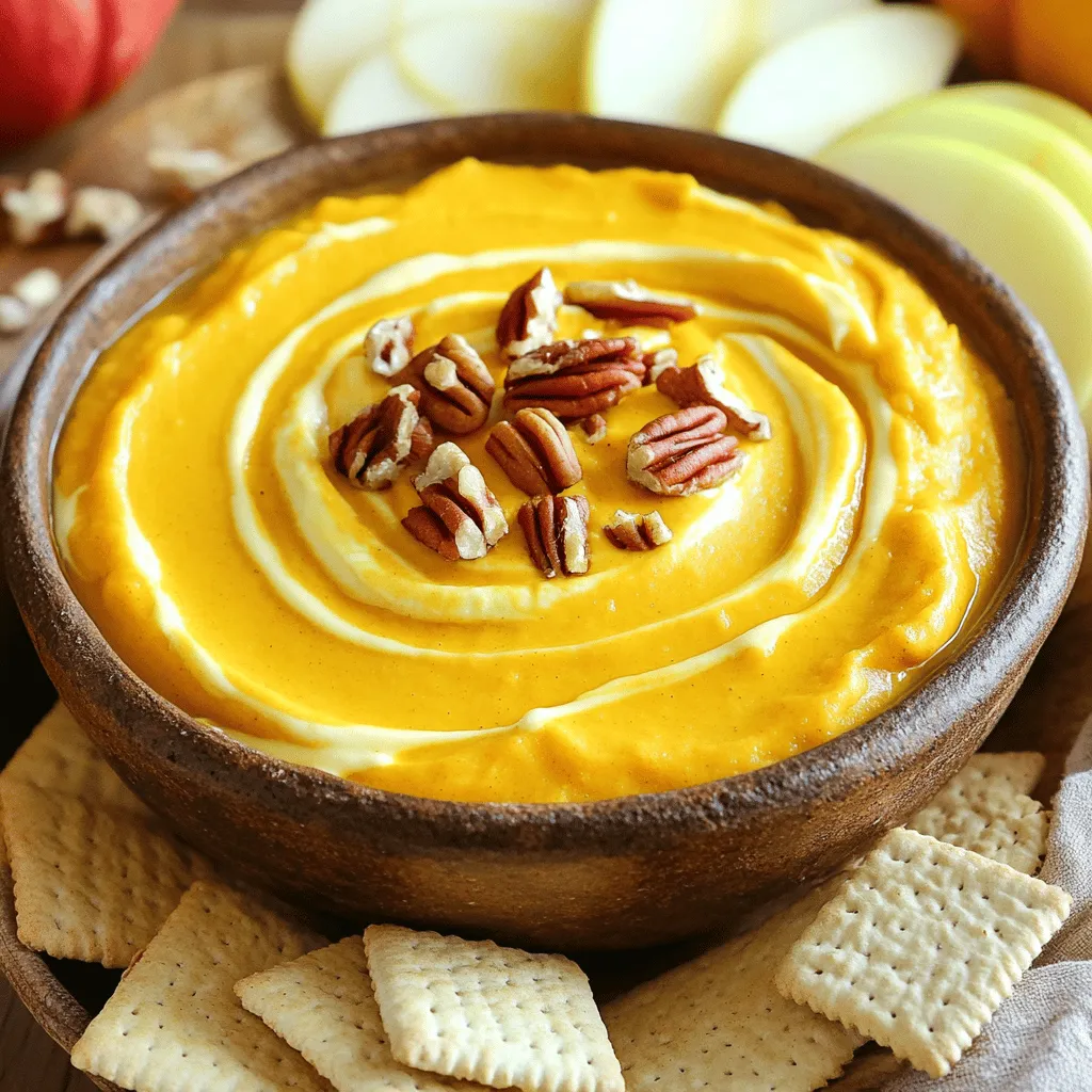 Um diesen leckeren Dip zu machen, brauchst du folgende Zutaten: - 225 g Frischkäse, auf Zimmertemperatur weichgeknetet - 240 g Kürbispüree (nicht die Füllung für Kürbiskuchen) - 60 g Puderzucker - 50 g brauner Zucker - 1 TL Vanilleextrakt - 1 TL Kürbisgewürzmischung (oder eine Mischung aus Zimt, Muskatnuss und Ingwer) - 120 g geschlagene Sahne (oder Cool Whip) Diese Zutaten geben deinem Dip die perfekte Mischung aus Süße und Kürbisgeschmack. Der Frischkäse sorgt für die cremige Textur, während das Kürbispüree die herbstliche Note bringt. Um deinem Dip das gewisse Extra zu geben, kannst du Folgendes hinzufügen: - 30 g gehackte Pekannüsse (zum Bestreuen, optional) - Graham Cracker - Apfelscheiben - Brezeln Die Pekannüsse fügen eine knackige Textur hinzu. Graham Cracker bieten einen süßen Kontrast. Apfelscheiben und Brezeln bringen Frische und Salzigkeit ins Spiel. Eine Portion Kürbisgewürz-Käsekuchen-Dip hat ungefähr: - Kalorien: 210 - Fett: 12 g - Kohlenhydrate: 25 g - Zucker: 15 g - Eiweiß: 2 g Dieser Dip ist ein leckerer Genuss, perfekt für einen Snack oder eine Feier. Achte darauf, die Portionen im Blick zu behalten, da die Süße und Cremigkeit schnell verführen! Um den perfekten Kürbisgewürz-Käsekuchen-Dip zu machen, beginne mit diesen Schritten: 1. Nimm 225 g Frischkäse und lasse ihn auf Zimmertemperatur kommen. Das macht ihn weich und leicht zu mischen. 2. In einer großen Rührschüssel, schlage den Frischkäse mit einem elektrischen Handmixer glatt. Dies dauert nur ein paar Minuten. 3. Füge dann 240 g Kürbispüree, 60 g Puderzucker, 50 g braunen Zucker, 1 TL Vanilleextrakt und 1 TL Kürbisgewürzmischung hinzu. Mixe alles gut, bis die Mischung glatt ist. 4. Jetzt ist es Zeit, 120 g geschlagene Sahne unterzuheben. Mach das vorsichtig, um die Luftigkeit zu erhalten. 5. Gib den Dip in eine Servierschüssel. Verwende einen Spatel, um die Oberseite glatt zu streichen. 6. Wenn du magst, streue 30 g gehackte Pekannüsse oben drauf. Sie geben dem Dip einen tollen Crunch. 7. Serviere den Dip sofort mit Graham Crackern, Apfelscheiben oder Brezeln. Du kannst ihn auch eine Stunde im Kühlschrank lassen, um den Geschmack zu intensivieren. Ein elektrischer Handmixer ist dein bester Freund in der Küche. Er spart Zeit und Mühe. Hier sind einige Tipps: - Halte den Mixer auf niedriger Stufe, wenn du die Zutaten zuerst mischst. Das verhindert Spritzer. - Erhöhe die Geschwindigkeit langsam, um die Mischung gleichmäßig zu machen. - Verwende die Rührschüssel mit hohen Seiten. So bleibt alles drin und du hast weniger Aufräumarbeit. - Rühre immer wieder um, um sicherzustellen, dass alles gut vermischt ist. Die richtige Konsistenz ist wichtig für deinen Dip. Er sollte cremig und leicht sein. Hier sind einige Hinweise: - Wenn dein Dip zu dick ist, füge einen Esslöffel Milch oder Sahne hinzu. Mixe gut, bis die gewünschte Konsistenz erreicht ist. - Achte darauf, dass der Frischkäse wirklich weich ist. So wird die Mischung besser. - Der Dip sollte beim Dippen nicht auseinanderfallen. Wenn er bricht, ist er zu dick. - Wenn du ihn kühlst, wird er fester. Das ist perfekt, wenn du ihn im Voraus machst. Ein häufiger Fehler ist, den Frischkäse nicht weich genug zu machen. Achte darauf, dass der Frischkäse Zimmertemperatur hat. So wird der Dip schön cremig. Ein weiterer Fehler ist, die Zutaten nicht gut zu mischen. Mixe alles gründlich, bis keine Klumpen mehr da sind. Wenn du die Sahne zu fest unterhebst, wird der Dip schwer. Hebe die Sahne vorsichtig unter, um die Luftigkeit zu bewahren. Du kannst die Süße deines Dips leicht ändern. Wenn du es weniger süß magst, reduziere den Puderzucker. Probiere auch, etwas Honig anstelle von Zucker zu verwenden. Für eine süßere Note füge mehr braunen Zucker hinzu. Denke daran, den Geschmack während des Mixens zu testen. So findest du die perfekte Balance für deinen Dip. Um den Dip schön zu präsentieren, benutze eine flache Schüssel. Streiche die Oberseite glatt und gleichmäßig. Bestreue den Dip mit gehackten Pekannüssen für einen schönen Kontrast. Stelle auch eine Auswahl an Dips zur Verfügung, wie Graham Cracker, Apfelscheiben und Brezeln. So sieht es einladend aus und jeder kann nach seinem Geschmack dippen. {{image_4}} Wenn Sie glutenfrei essen, gibt es viele tolle Optionen. Verwenden Sie einfach glutenfreie Graham Cracker oder Brezeln. Sie können auch frisches Obst wie Äpfel oder Birnen verwenden. Diese sind nicht nur lecker, sondern auch gesund. Achten Sie darauf, dass all Ihre Zutaten glutenfrei sind, um sicherzugehen. Für eine vegane Version des Dips tauschen Sie den Frischkäse gegen einen pflanzlichen Frischkäse aus. Dies gibt Ihnen die gleiche cremige Textur. Verwenden Sie auch vegane Sahne anstelle von geschlagener Sahne. Der Dip bleibt lecker und passt perfekt zu einer veganen Ernährung. Der Kürbisgewürz-Käsekuchen-Dip ist vielseitig. Er eignet sich nicht nur zum Dippen. Sie können ihn auch als Füllung für Cupcakes oder Torten verwenden. Er kann auf Pfannkuchen oder Waffeln gestrichen werden für ein süßes Frühstück. Die Möglichkeiten sind endlos. Lassen Sie Ihrer Kreativität freien Lauf! Um den Kürbisgewürz-Käsekuchen-Dip frisch zu halten, bewahre ihn in einem luftdichten Behälter auf. Stelle sicher, dass der Deckel fest sitzt. So bleibt der Dip cremig und lecker. Lege den Behälter in den Kühlschrank. Vermeide es, den Dip an die Tür zu stellen, da es dort wärmer sein kann. Der Dip hält sich gut im Kühlschrank für etwa 3 bis 5 Tage. Nach dieser Zeit kann der Geschmack und die Textur leiden. Ich empfehle, ihn vor dem Servieren zu probieren. Wenn er seltsam schmeckt oder riecht, wirf ihn weg. Sicherheit geht vor! Du kannst den Dip problemlos einen Tag im Voraus machen. Das gibt den Aromen Zeit, sich zu verbinden. Bereite den Dip einfach wie im Rezept beschrieben vor. Stelle ihn dann in den Kühlschrank. Vor dem Servieren kannst du ihn leicht umrühren. Füge die gehackten Pekannüsse erst kurz vor dem Servieren hinzu. So bleiben sie knusprig und frisch. Du kannst den Kürbisgewürz-Käsekuchen-Dip bis zu fünf Tage im Kühlschrank aufbewahren. Achte darauf, ihn in einem luftdichten Behälter zu lagern. So bleibt der Dip frisch und lecker. Wenn du ihn länger aufbewahren willst, friere ihn ein. Im Gefrierfach hält er bis zu drei Monate. Lass ihn einfach über Nacht im Kühlschrank auftauen, bevor du ihn erneut servierst. Ja, du kannst frisches Kürbispüree verwenden. Achte darauf, die Kürbisse gut zu kochen und zu pürieren, bis sie ganz glatt sind. Frisches Püree hat einen tollen Geschmack. Das macht deinen Dip noch aromatischer. Wenn du frisches Kürbispüree nimmst, achte darauf, dass es nicht zu feucht ist. Zu viel Feuchtigkeit kann die Konsistenz des Dips verändern. Wenn du keine Grahamcracker magst, gibt es viele Alternativen. Du kannst Apfelscheiben verwenden. Ihr süßer Geschmack passt gut. Brezeln sind ebenfalls eine knusprige Wahl. Sie geben einen tollen Kontrast zum cremigen Dip. Auch Kekse oder sogar Gemüse wie Karotten und Sellerie können gut dazu passen. Experimentiere mit verschiedenen Dipp-Optionen, um deinen Favoriten zu finden! Der Kürbisgewürz-Käsekuchen-Dip ist einfach toll und vielseitig. Wir haben die besten Zutaten und eine Schritt-für-Schritt-Anleitung besprochen. Dabei gab es auch Tipps, um häufige Fehler zu vermeiden und den Dip schön zu präsentieren. Variationen für glutenfreie und vegane Optionen erweitern deine Möglichkeiten. Denke an die Aufbewahrung, um den Dip länger frisch zu halten. Experimentiere und finde deine Lieblingsversion!