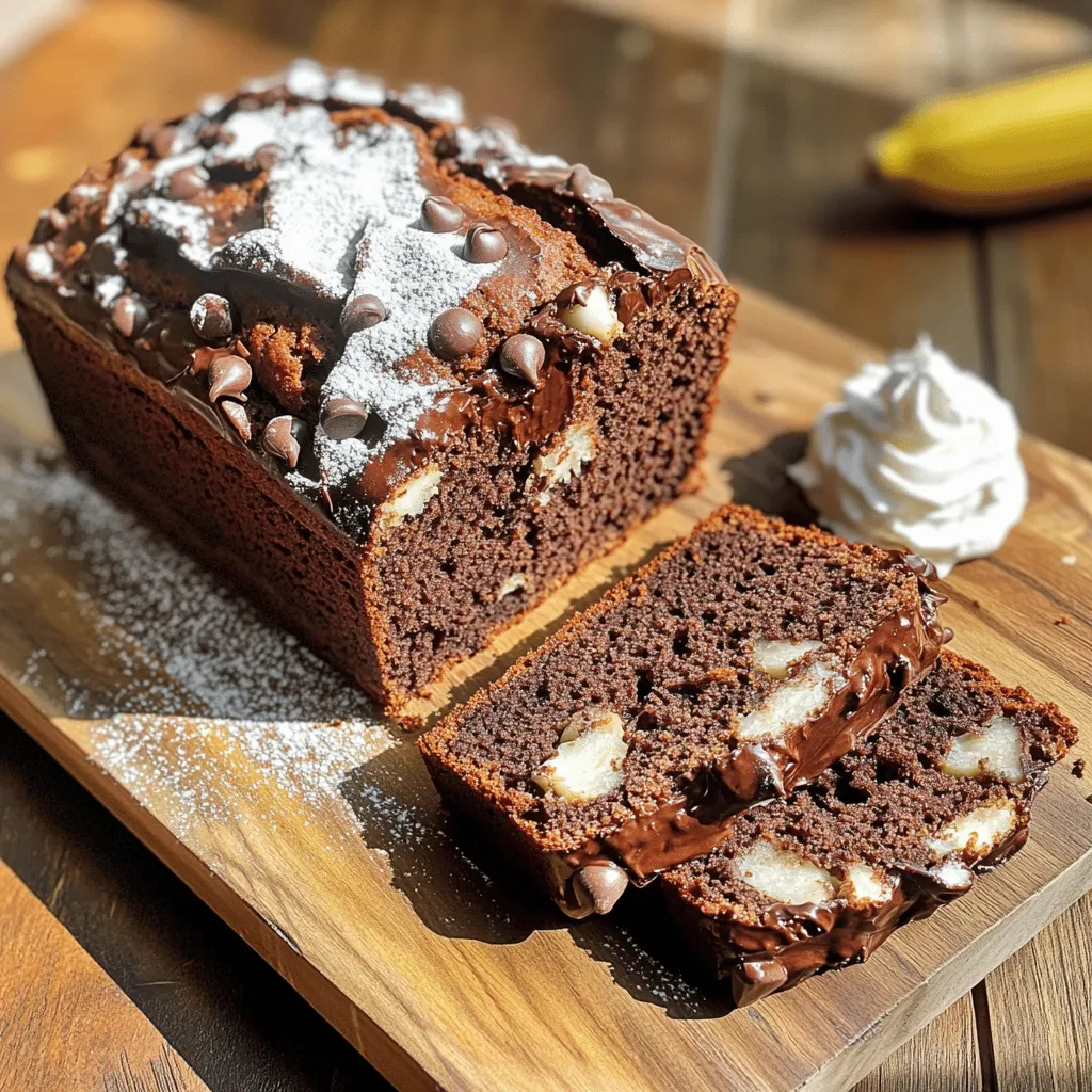 Für mein dreifaches Schokoladen-Bananenbrot benötigst du einige einfache Zutaten: - 3 reife Bananen, zerdrückt - 80 ml geschmolzene Butter - 100 g Zucker - 50 g brauner Zucker, gepackt - 1 großes Ei, verquirlt - 1 Teelöffel Vanilleextrakt - 1 Teelöffel Natron - Eine Prise Salz - 190 g Weizenmehl - 85 g Zartbitterschokoladenstückchen - 30 g Kakaopulver - 40 g weiße Schokoladenstückchen Diese Zutaten geben dem Brot seine süße, schokoladige Tiefe. Die Bananen sorgen für eine weiche Textur und natürliche Süße. Die Kombination von Zartbitter- und weißer Schokolade bringt einen tollen Geschmack. Falls du einige Zutaten nicht zur Hand hast, gibt es tolle Alternativen: - Verwende Kokosöl anstelle von Butter für eine vegane Option. - Du kannst auch Honig oder Ahornsirup anstelle von Zucker nutzen. - Ersetze das Ei durch Apfelmus oder einen Leinsamen-Ersatz, um es vegan zu machen. - Glutenfreies Mehl funktioniert gut, wenn du glutenfrei backen möchtest. Experimentiere ruhig mit diesen Substitutionen, um deinen eigenen Geschmack zu finden. In Deutschland findest du alle Zutaten in jedem Supermarkt. Bananen sind frisch und leicht erhältlich. Die verschiedenen Zuckersorten, wie brauner Zucker, erhältst du in der Backabteilung. Zartbitterschokoladenstückchen und Kakaopulver gibt es ebenfalls in den meisten Geschäften. Weiße Schokolade findest du in der Süßwarenabteilung oder beim Backzubehör. Mit diesen Zutaten bist du bereit, ein köstliches dreifaches Schokoladen-Bananenbrot zu backen. Zuerst heizen Sie den Ofen auf 175°C vor. Dies sorgt für eine gleichmäßige Hitze. Nehmen Sie eine Kastenform und fetten Sie sie ein. Alternativ können Sie sie mit Backpapier auslegen. Dies hilft, das Brot später leicht herauszunehmen. In einer großen Schüssel zerdrücken Sie die reifen Bananen. Fügen Sie die geschmolzene Butter hinzu und vermengen Sie beides gut. Mischen Sie dann den weißen Zucker und den braunen Zucker ein. Rühren Sie kräftig, bis die Mischung gleichmäßig aussieht. Nun kommt das verquirlte Ei und der Vanilleextrakt dazu. Rühren Sie so lange, bis alles verbunden ist. Streuen Sie das Natron und das Salz über die Mischung. Fügen Sie dann das Weizenmehl und das Kakaopulver hinzu. Rühren Sie nur, bis alles gerade vermischt ist. Achten Sie darauf, nicht zu lange zu rühren. Dies hält das Brot schön fluffig. Jetzt heben Sie vorsichtig die Zartbitterschokoladenstückchen und die weißen Schokoladenstückchen unter. Diese sorgen für den schokoladigen Geschmack. Gießen Sie den Teig in die vorbereitete Kastenform. Streichen Sie die Oberfläche glatt. Schieben Sie die Form in den vorgeheizten Ofen. Backen Sie das Brot für 60 bis 65 Minuten. Testen Sie mit einem Zahnstocher, ob es fertig ist. Er sollte sauber herauskommen, wenn das Brot gut gebacken ist. Nach dem Backen lassen Sie das Bananenbrot etwa 10 Minuten in der Form abkühlen. Dann nehmen Sie es heraus und legen es auf ein Kuchengitter. Lassen Sie es vollständig abkühlen. Zum Servieren schneiden Sie das Brot in Scheiben. Ein rustikales Holzbrett macht sich gut. Bestäuben Sie es leicht mit Puderzucker für einen schönen Look. Ein Klecks Schlagsahne dazu macht das Ganze noch besser. Ein häufiger Fehler ist, die Bananen nicht reif genug zu verwenden. Wählen Sie Bananen, die braune Flecken haben. Diese sind süßer und weicher. Ein weiterer Fehler ist, den Teig zu lange zu rühren. Rühren Sie nur, bis alles vermischt ist. So bleibt das Brot schön saftig. Achten Sie darauf, die Kastenform gut einzufetten oder mit Backpapier auszulegen. Das macht das Herausnehmen einfacher. Für die beste Textur sollten Sie die Schokoladenstückchen gleichmäßig im Teig verteilen. Dies sorgt für einen leckeren Schokoladengeschmack in jedem Bissen. Verwenden Sie hochwertige Schokolade. Zartbitter und weiß sorgen für ein tolles Geschmackserlebnis. Um den Geschmack noch zu verbessern, können Sie eine Prise Zimt hinzufügen. Zimt gibt dem Brot eine warme Note. Die Backzeit kann je nach Ofen leicht variieren. Prüfen Sie nach 60 Minuten die Garzeit mit einem Zahnstocher. Wenn er sauber herauskommt, ist das Brot fertig. Wenn nicht, backen Sie es noch einige Minuten länger. Die Temperatur sollte bei 175°C bleiben. Zu hohe Hitze kann das Brot austrocknen. Lassen Sie das Bananenbrot nach dem Backen in der Form abkühlen. Danach auf ein Kuchengitter legen, damit es gleichmäßig abkühlt. {{image_4}} Um das Dreifache Schokoladen-Bananenbrot zu verfeinern, kannst du viele Zusätze probieren. Zum Beispiel, eine Prise Zimt bringt eine warme Note. Eine Handvoll gehackte Schokolade macht das Brot noch schokoladiger. Du kannst auch einen Esslöffel Erdnussbutter unterrühren. Das gibt einen tollen Geschmack. Ein weiterer Vorschlag ist, ein wenig Espresso-Pulver hinzuzufügen. Das hebt den Schokoladengeschmack stark hervor. Du kannst auch mit verschiedenen Schokoladensorten spielen. Verwende Vollmilchschokolade oder aromatisierte Schokolade. All diese Ideen machen das Brot noch spannender. Für eine vegane Version kannst du das Ei durch Apfelmus ersetzen. Nutze etwa 1/4 Tasse Apfelmus. Ersetze die Butter durch Kokosöl oder vegane Butter. Achte darauf, dass deine Schokolade auch vegan ist. Falls du glutenfrei backen möchtest, ersetze das Weizenmehl mit glutenfreiem Mehl. Es gibt viele gute Mehlmischungen auf dem Markt. Überprüfe die Packung auf die besten Verhältnisse. Nüsse und Trockenfrüchte bringen Textur und Geschmack. Walnüsse passen gut zu Bananenbrot. Du kannst sie grob hacken und unter den Teig heben. Mandeln sind ebenfalls eine gute Wahl. Trockenfrüchte wie Rosinen oder Cranberries geben eine süße Note. Du kannst auch frische Beeren hinzufügen. Achte darauf, die Menge nicht zu übertreiben. Eine halbe Tasse Nüsse oder Früchte ist ideal. So bleibt das Brot gut in der Form. Um das Dreifache Schokoladen-Bananenbrot frisch zu halten, lagern Sie es in einem luftdichten Behälter. Stellen Sie sicher, dass das Brot vollständig abgekühlt ist, bevor Sie es lagern. Das Brot bleibt so für etwa drei bis vier Tage lecker. Lagern Sie es an einem kühlen, trockenen Ort. Vermeiden Sie direkte Sonneneinstrahlung. Das Gefrieren von Bananenbrot ist einfach und praktisch. Schneiden Sie das Brot in Scheiben. Wickeln Sie jede Scheibe in Frischhaltefolie. Legen Sie die eingewickelten Scheiben in einen Gefrierbeutel. So bleibt das Brot bis zu drei Monate frisch. Zum Auftauen legen Sie die Scheiben einfach bei Raumtemperatur für etwa eine Stunde heraus. Sie können das Brot auch im Toaster leicht aufwärmen. Nach dem Auftauen bleibt das Bananenbrot für einige Tage frisch. Wenn Sie Reste haben, können Sie diese in einen Milchshake geben oder als Topping für Joghurt nutzen. Das Brot eignet sich auch gut als Snack für Kinder. Kombinieren Sie es mit Nüssen oder frischem Obst für einen gesunden Snack. Um das Bananenbrot feuchter zu machen, benutze reife Bananen. Je reifer die Bananen, desto mehr Feuchtigkeit bringen sie mit. Du kannst auch etwas mehr Butter hinzufügen. Ein weiterer Trick ist, das Brot nach dem Backen in Folie zu wickeln. So bleibt die Feuchtigkeit drin. Ja, du kannst gefrorene Bananen benutzen! Lass sie zuerst auftauen und abtropfen. Gefrorene Bananen sind oft sehr reif, was deinem Brot einen tollen Geschmack gibt. Achte darauf, sie gut zu zerdrücken, bevor du sie in den Teig gibst. Das Bananenbrot hält sich bei Raumtemperatur etwa 3 bis 4 Tage. Wenn du es länger aufbewahren möchtest, lege es in den Kühlschrank. Dort bleibt es bis zu einer Woche frisch. Du kannst das Brot auch einfrieren. In einem luftdichten Behälter hält es sich bis zu 3 Monate. Dreifaches Schokoladen-Bananenbrot bietet viele Möglichkeiten. Wir haben die Hauptzutaten und Alternativen besprochen. Die Schritt-für-Schritt-Anleitung hilft dir beim Backen. Tipps und Tricks zeigen dir, wie du häufige Fehler vermeidest. Variationen erweitern den Geschmack, und die Aufbewahrungshinweise garantieren Frische. Denke daran, dass Backen Spaß macht und kreativ ist. Experimentiere mit Zutaten und finde deinen eigenen Stil. So wird dein Bananenbrot einzigartig und lecker.