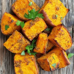 - 2 große Süßkartoffeln, geschält und in 2,5 cm große Würfel geschnitten - 3 Esslöffel Olivenöl - 2 Teelöffel Cajun-Gewürz (nach Geschmack anpassen) - 1 Teelöffel Knoblauchpulver - 1 Teelöffel Paprika - Salz und Pfeffer nach Geschmack - Frische Petersilie, gehackt (zur Garnitur) Um die perfekten Air Fryer Cajun Süßkartoffelwürfel zuzubereiten, brauchen wir einige einfache Zutaten. Die Süßkartoffeln sind der Hauptbestandteil. Sie sind süß und nahrhaft. Olivenöl hilft dabei, die Würfel knusprig zu machen. Das Cajun-Gewürz bringt einen tollen, würzigen Geschmack. Knoblauchpulver und Paprika verleihen den Würfeln Tiefe und Farbe. Salz und Pfeffer runden den Geschmack ab. Die frische Petersilie sorgt für einen schönen Farbkontrast und frischen Geschmack. Achten Sie darauf, die Süßkartoffeln gleichmäßig zu schneiden. So garen sie gleichmäßig. Jede Zutat ergänzt die anderen und sorgt für ein köstliches Ergebnis. Mit diesen Zutaten bereiten Sie eine leckere Beilage oder einen Snack zu, der alle begeistert! Zuerst schälen Sie die Süßkartoffeln. Ich empfehle, frische, feste Süßkartoffeln zu wählen. Dann schneiden Sie sie in gleichmäßige Würfel von 2,5 cm. Diese Größe sorgt für gleichmäßiges Garen. Wenn die Würfel gleich groß sind, garen sie gleichmäßig. Das hilft, die perfekte Textur zu erreichen – außen knusprig und innen zart. Nehmen Sie eine große Schüssel und geben Sie die Süßkartoffelwürfel hinein. Fügen Sie 3 Esslöffel Olivenöl hinzu und mischen Sie gut. Das Öl hilft, die Gewürze haften zu lassen. Streuen Sie dann 2 Teelöffel Cajun-Gewürz, 1 Teelöffel Knoblauchpulver und 1 Teelöffel Paprika darüber. Fügen Sie auch Salz und Pfeffer nach Geschmack hinzu. Mischen Sie alles gründlich. So werden die Würfel gleichmäßig gewürzt und erhalten einen tollen Geschmack. Heizen Sie die Heißluftfritteuse auf 200 °C vor. Das dauert etwa 3-5 Minuten. Legen Sie die gewürzten Süßkartoffelwürfel gleichmäßig in den Korb. Achten Sie darauf, dass sie in einer einzigen Schicht liegen. Das sorgt für optimale Knusprigkeit. Kochen Sie die Süßkartoffeln in der Heißluftfritteuse für 15-20 Minuten. Schütteln Sie den Korb nach der Hälfte der Zeit. So garen die Würfel gleichmäßig. Sie sollten goldbraun und knusprig sein. Nach dem Garvorgang nehmen Sie die Würfel heraus und lassen sie kurz abkühlen. Garnieren Sie sie mit frischer, gehackter Petersilie, bevor Sie servieren. - Würfel gleichmäßig anordnen: Lege die Süßkartoffelwürfel in einer einzigen Schicht in den Korb. So bekommen sie gleichmäßig Hitze und werden schön knusprig. Wenn die Würfel übereinander liegen, kochen sie nicht gleichmäßig. - Die richtige Temperatur einstellen: Stelle die Heißluftfritteuse auf 200 °C ein. Diese hohe Temperatur sorgt für eine knusprige Außenschicht und zarte Innenseiten. - Individuelles Würzen nach Geschmack: Du kannst das Cajun-Gewürz anpassen. Wenn du es schärfer magst, füge mehr hinzu. Für weniger Schärfe reduziere die Menge. So machst du das Gericht zu deinem! - Verwendung von zusätzlichen Kräutern: Probiere frische Kräuter wie Rosmarin oder Thymian. Diese geben den Süßkartoffeln einen neuen, frischen Geschmack. - Meal Prep für spätere Verwendung: Du kannst die gewürzten Süßkartoffelwürfel im Voraus zubereiten. Bewahre sie im Kühlschrank auf und koche sie später in der Heißluftfritteuse. So sparst du Zeit an hektischen Tagen. - Gleichzeitige Zubereitung anderer Snacks: Wenn du andere Snacks machst, wie Gemüse oder Hähnchen, koche alles gleichzeitig. Das spart Zeit und macht das Kochen einfacher. {{image_4}} Sie können Ihre Cajun Süßkartoffeln vielfältig würzen. Ein Vorschlag ist, Chili-Pulver und Kumin hinzuzufügen. Diese Gewürze bringen eine würzige Note. Die Kombination macht das Gericht noch spannender. Sie können auch eine italienische Gewürzmischung verwenden. Diese Mischung bringt frische Aromen ins Spiel. Fühlen Sie sich frei, mit den Gewürzen zu experimentieren. Passen Sie die Mengen nach Ihrem Geschmack an. Süßkartoffeln passen gut zu anderen Gemüsesorten. Sie können Paprika und Zucchini zu Ihrer Mischung hinzufügen. Diese Gemüse sorgen für mehr Farbe und Geschmack. Eine Kombination mit Karotten ist ebenfalls lecker. Karotten bringen Süße und knusprige Textur. Schneiden Sie das Gemüse in ähnliche Größen. So garen sie gleichmäßig und schnell. Für vegane und glutenfreie Optionen können Sie Alternativen verwenden. Anstelle von Eiern und Mehl können Sie Pflanzenöl nehmen. Achten Sie darauf, ein glutenfreies Cajun-Gewürz zu wählen. Viele Gewürzmischungen enthalten glutenhaltige Zutaten. Prüfen Sie die Etiketten, um sicherzugehen. Mit diesen Anpassungen bleibt Ihr Gericht voller Geschmack und eignet sich für alle. Süßkartoffelwürfel sind köstlich, auch nach dem Kochen. Wenn du einige Würfel übrig hast, lagere sie richtig. Im Kühlschrank bleiben sie etwa 3 bis 5 Tage frisch. Verwende einen luftdichten Behälter, um sie aufzubewahren. Das schützt vor Feuchtigkeit und Gerüchen. Für längere Haltbarkeit kannst du die Würfel einfrieren. Lege sie auf ein Backblech und friere sie für 1 bis 2 Stunden ein. Danach packe die gefrorenen Würfel in einen Gefrierbeutel. So bleiben sie bis zu 3 Monate frisch. Wenn du die Süßkartoffelwürfel aufwärmen möchtest, gibt es einige gute Methoden. Eine optimale Methode ist die Heißluftfritteuse. Stelle sie auf 200 °C ein und wärme die Würfel für etwa 5 bis 8 Minuten. Alternativ kannst du auch eine Pfanne verwenden. Erhitze etwas Öl und brate die Würfel kurz an. So bleiben sie knusprig. Vermeide die Mikrowelle, da sie die Würfel matschig machen kann. Achte darauf, dass die Würfel gleichmäßig erhitzt werden, um den besten Geschmack zu genießen. Die ideale Zeit für die Süßkartoffelwürfel beträgt 15 bis 20 Minuten. Die Temperatur sollte bei 200 °C (400 °F) liegen. Diese Zeit gibt den Würfeln die Chance, außen knusprig und innen weich zu werden. Schütteln Sie den Korb nach 10 Minuten. So garen sie gleichmäßig und erhalten eine tolle Textur. Ja, Sie können auch andere Öle verwenden. Avocadoöl ist eine gute Wahl. Es hat einen hohen Rauchpunkt und einen milden Geschmack. Rapsöl ist ebenfalls eine Option. Es ist leicht und hat gesunde Fette. Kokosöl gibt den Würfeln einen süßlichen Geschmack, eignet sich aber nur, wenn Sie diesen mögen. Ja, Süßkartoffeln sind sehr gesund. Sie sind reich an Ballaststoffen und Vitaminen. Eine Portion bietet viel Vitamin A, das gut für die Augen ist. Sie enthalten auch Antioxidantien, die das Immunsystem stärken. Diese Würfel sind eine köstliche und nahrhafte Beilage. In diesem Beitrag haben wir die besten Zutaten und Schritte für knusprige Süßkartoffelwürfel behandelt. Du hast gelernt, wie du die Süßkartoffeln richtig vorbereitest, würzt und in der Heißluftfritteuse kochst. Außerdem gab es nützliche Tipps zur Anpassung der Gewürze und den optimalen Lagerungshinweisen. Denke daran, dass du mit Variationen und anderen Gemüsesorten kreativer werden kannst. Gesunde Snacks müssen nicht langweilig sein. Probiere die Rezepte aus und genieße deine köstlichen Kreationen!