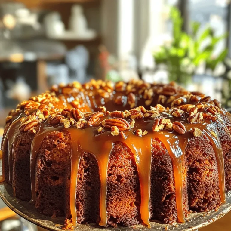 - 2 Tassen Weizenmehl - 1 Tasse Kristallzucker - 1/2 Tasse ungesalzene Butter Die Hauptzutaten sind wichtig für den Geschmack und die Textur des Kuchens. Weizenmehl gibt dem Kuchen Struktur. Kristallzucker sorgt für Süße und hilft beim Backen. Butter verleiht Feuchtigkeit und einen reichen Geschmack. - 1 Tasse Buttermilch - 2 große Eier - 1/2 Tasse Karamellsauce Buttermilch macht den Teig weich und saftig. Eier binden alle Zutaten und geben dem Kuchen eine gute Konsistenz. Karamellsauce ist das Herzstück des Geschmacks. Sie gibt dem Kuchen eine süße, klebrige Note. - 1 Esslöffel Kaffeepulver - 1/2 Tasse Espresso - 1/4 Tasse gehackte Pekannüsse oder Walnüsse Kaffeepulver und Espresso bringen den Karamellgeschmack zur Geltung. Nüsse fügen einen knackigen Biss hinzu. Sie sind optional, aber sehr empfehlenswert für zusätzlichen Geschmack. Diese Zutaten bilden die Basis für einen köstlichen Karamell Macchiato Kaffee Kuchen. Heize deinen Ofen auf 175°C (350°F) vor. Nimm eine 9x13-Zoll Backform. Fette sie gut ein oder lege sie mit Backpapier aus. Dies hilft, den Kuchen später leicht herauszunehmen. In einer großen Schüssel siebe das Mehl, den Zucker, das Backpulver, das Natron und das Salz. Durch das Sieben werden Klumpen entfernt. So vermischst du die trockenen Zutaten besser. Schlage die weiche Butter in einer separaten Schüssel cremig. Füge langsam die gesiebten trockenen Zutaten hinzu. Mische sie gut, bis der Teig krümelig ist. In einer anderen Schüssel vermenge die Buttermilch, die Eier, den Vanilleextrakt und das Kaffeepulver. Rühre alles gut um, bis die Mischung glatt ist. Gieße nun die nassen Zutaten zu den trockenen. Rühre vorsichtig, bis alles gut kombiniert ist. Achte darauf, nicht zu übermixen! Füge den abgekühlten Espresso und die Karamellsauce hinzu. Hebe diese vorsichtig unter. Behalte ein paar Esslöffel Karamellsauce für später. Wenn du magst, füge gehackte Nüsse hinzu. Diese geben dem Kuchen einen zusätzlichen Biss. Jetzt ist dein Teig bereit! Gieße ihn in die vorbereitete Backform. Glätte die Oberfläche mit einer Spachtel. Backe den Kuchen 30-35 Minuten lang. Mache die Zahnstocherprobe: Wenn der Zahnstocher sauber herauskommt, ist der Kuchen fertig! - Die richtige Nusswahl für zusätzlichen Geschmack: Pekannüsse sind eine tolle Wahl. Sie geben einen nussigen und süßen Geschmack. Walnüsse sind ebenfalls gut, jedoch etwas bitterer. Probieren Sie verschiedene Nüsse, um Ihren Favoriten zu finden. - Karamellsauce selbst machen für mehr Frische: Hausgemachte Karamellsauce ist einfach. Kochen Sie Zucker, bis er schmilzt. Dann fügen Sie Butter und Sahne hinzu. Rühren Sie gut um. Diese Sauce schmeckt viel frischer als gekaufte. - Hinweise zur Backzeit und zur Zahnstocherprobe: Backen Sie den Kuchen 30 bis 35 Minuten. Stechen Sie einen Zahnstocher in die Mitte. Wenn er sauber herauskommt, ist der Kuchen fertig. - Raumtemperatur für optimale Butterverarbeitung: Lassen Sie die Butter vor dem Backen auf Zimmertemperatur kommen. So lässt sie sich besser schlagen und sorgt für einen luftigen Teig. - Präsentationstipps für den Kuchen: Servieren Sie den Kuchen auf einem schönen Kuchenständer. Garnieren Sie ihn mit Karamellsauce und gehackten Nüssen. So sieht er besonders lecker aus. - Getränke, die gut zum Kuchen passen: Eine Tasse Kaffee oder Tee passt perfekt. Auch ein Glas Milch ist eine gute Wahl. Diese Getränke ergänzen den süßen Geschmack des Kuchens. {{image_4}} Um deinen Karamell Macchiato Kaffee Kuchen zu variieren, kannst du Schokoladenstückchen hinzufügen. Sie bringen eine süße Note und passen gut zum Karamell. Du kannst auch die Nusssorten wechseln. Pekannüsse sind toll, aber Walnüsse geben einen anderen Geschmack. Experimentiere mit deinem Lieblingsnussmix! Wenn du glutenfrei backen möchtest, verwende einfach glutenfreies Mehl. Achte darauf, eine Mischung zu wählen, die für Kuchen geeignet ist. So bleibt die Textur leicht und fluffig. Die anderen Zutaten bleiben gleich, und du erhältst einen leckeren Kuchen ohne Gluten. Für eine vegane Version tausche die Butter gegen vegane Butter. Verwende auch pflanzliche Milch statt Buttermilch. Diese Alternativen funktionieren gut und der Kuchen bleibt saftig. Achte darauf, auch die Eier zu ersetzen, zum Beispiel mit Apfelmus oder einer Leinsamenmischung. So bleibt der Karamell Macchiato Kaffee Kuchen vegan und lecker. Bewahren Sie den Karamell Macchiato Kaffee Kuchen bei Raumtemperatur auf. Er bleibt bis zu 3 Tage frisch. Stellen Sie ihn an einen kühlen, trockenen Ort. Decken Sie den Kuchen mit Frischhaltefolie oder einem sauberen Tuch ab. So bleibt er weich und lecker. Für die Langzeitlagerung legen Sie den Kuchen in den Kühlschrank. Er bleibt dort bis zu einer Woche frisch. Alternativ können Sie den Kuchen auch einfrieren. Schneiden Sie ihn in Stücke und wickeln Sie jedes Stück in Frischhaltefolie. Legen Sie die Stücke in einen luftdichten Behälter. So bleibt der Kuchen bis zu 3 Monate haltbar. Um den gefrorenen Kuchen aufzutauen, nehmen Sie ihn aus dem Gefrierfach. Lassen Sie ihn über Nacht im Kühlschrank auftauen. Für ein warmes Stück Kuchen können Sie es in der Mikrowelle aufwärmen. Heizen Sie die Mikrowelle in kurzen Intervallen von 10-15 Sekunden. So bleibt der Kuchen feucht und lecker. Um sicherzustellen, dass der Kuchen saftig bleibt, folge diesen Tipps: - Verwende frische Zutaten. Alte Eier oder Butter können den Geschmack und die Textur beeinflussen. - Miss die Zutaten genau. Zu viel Mehl kann den Kuchen trocken machen. - Mische den Teig nur, bis alles kombiniert ist. Übermischen kann die Textur hart machen. - Lass den Kuchen nicht zu lange im Ofen. Mache den Zahnstocher-Test, um die Backzeit zu prüfen. - Verwende Buttermilch. Sie gibt dem Kuchen Feuchtigkeit und einen tollen Geschmack. Ja, du kannst Karamell ganz einfach selbst machen! Hier ist, wie: 1. Nimm eine schwere Pfanne und stelle sie auf mittlere Hitze. 2. Füge eine Tasse Zucker hinzu und lasse ihn schmelzen. Rühre nicht um. 3. Wenn der Zucker geschmolzen ist, achte auf die Farbe. Du willst einen goldenen Farbton. 4. Nimm die Pfanne vom Herd und füge 1/2 Tasse Sahne hinzu. Sei vorsichtig, es spritzt! 5. Rühre gut um, bis die Mischung glatt ist. Lass es abkühlen, bevor du es verwendest. Um den Kuchen glutenfrei zu machen, kannst du Folgendes tun: - Ersetze das Weizenmehl durch glutenfreies Mehl. Es gibt viele gute Mischungen. - Achte darauf, dass dein Backpulver glutenfrei ist. - Verwende auch glutenfreie Karamellsauce. Lies die Zutatenliste, um sicherzugehen. Die Konsistenz kann leicht anders sein, aber der Geschmack bleibt toll! In dieser Anleitung habe ich die besten Zutaten und Schritte beschrieben, um einen köstlichen Kuchen zu backen. Von den Hauptzutaten bis hin zu Tipps für Variationen, alles ist einfach zu folgen. Denken Sie daran, dass kleine Details großen Unterschied machen können, sei es bei der Nusswahl oder der Auswahl der Zutaten. Experimentieren Sie mit verschiedenen Geschmäckern. Genießen Sie den Prozess und teilen Sie Ihre Kuchen-Erlebnisse!