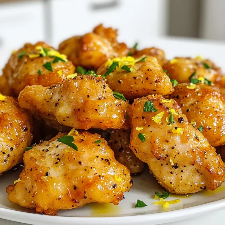 Für die perfekten Air Fryer Zitronen-Pfeffer-Hühnchenbissen brauchen Sie: - 450 g Hühnerbrustfilets, ohne Knochen und Haut - 2 Esslöffel Olivenöl - 1 Esslöffel frisch gepresster Zitronensaft - 1 Esslöffel Zitronenschale - 1 Esslöffel frisch gemahlener schwarzer Pfeffer - 1 Teelöffel Knoblauchpulver - 1 Teelöffel Zwiebelpulver - 1 Teelöffel getrockneter Oregano - Salz nach Geschmack - Frische Petersilie, gehackt (zum Garnieren) Diese Zutaten machen die Hühnchenbissen zart und voller Geschmack. Die Kombination aus Zitronensaft und Zitronenschale gibt dem Gericht eine frische Note. Wenn Sie keine Hühnerbrust haben, können Sie auch Hähnchenschenkel verwenden. Diese sind saftiger und passen gut zu diesem Rezept. Auch für das Olivenöl können Sie Rapsöl oder Sonnenblumenöl verwenden. Wenn Sie keinen frischen Zitronensaft haben, nutzen Sie auch Zitronensaft aus der Flasche. Um das Gericht zu verfeinern, können Sie weitere Gewürze hinzufügen. Paprika oder Cayennepfeffer geben eine schöne Schärfe. Für mehr Kräuteraroma können Sie Thymian oder Rosmarin verwenden. Experimentieren Sie mit Ihren Lieblingsgewürzen, um den perfekten Geschmack für sich zu finden. Zuerst nehmen Sie 450 g Hühnerbrustfilets. Schneiden Sie die Hühnerbrust in kleine Stücke. Geben Sie die Stücke in eine große Schüssel. Fügen Sie 2 Esslöffel Olivenöl und 1 Esslöffel frisch gepressten Zitronensaft hinzu. Dann geben Sie 1 Esslöffel Zitronenschale, 1 Teelöffel Knoblauchpulver, 1 Teelöffel Zwiebelpulver und 1 Teelöffel getrockneten Oregano dazu. Streuen Sie Salz nach Geschmack hinein. Mischen Sie alles gut, bis die Hühnerstücke gleichmäßig bedeckt sind. Wenn Sie mehr Geschmack wollen, decken Sie die Schüssel ab. Lassen Sie das Hühnchen 30 Minuten im Kühlschrank marinieren. Heizen Sie den Air Fryer auf 200°C vor. Das dauert etwa 5 Minuten. Ein gut vorgeheizter Air Fryer hilft, die Hähnchenbissen gleichmäßig zu garen. Stellen Sie sicher, dass der Korb sauber ist, bevor Sie das Hühnchen hineinlegen. Legen Sie die marinierten Hühnerstücke in den Air Fryer-Korb. Achten Sie darauf, dass die Stücke in einer einzigen Schicht liegen. Überladen Sie den Korb nicht. Frittieren Sie das Hühnchen bei 200°C für 10-12 Minuten. Schütteln Sie den Korb zur Hälfte der Zeit. Dadurch garen die Stücke gleichmäßig. Prüfen Sie nach der Garzeit die Farbe. Das Hühnchen sollte goldbraun sein und eine Innentemperatur von 75°C erreichen. Nehmen Sie die Hühnchenbissen heraus und garnieren Sie sie mit frisch gehackter Petersilie. Für die perfekte Marinade ist es wichtig, die richtigen Zutaten zu wählen. Ich empfehle, frische Zitrone zu verwenden. Der Saft und die Schale geben viel Geschmack. Mischen Sie das Olivenöl gut mit den Gewürzen. Verwenden Sie mehr frischen Pfeffer für einen stärkeren Kick. Lassen Sie das Hühnchen mindestens 30 Minuten im Kühlschrank marinieren. So zieht der Geschmack besser ein. Wenn Sie mehr Zeit haben, marinieren Sie es über Nacht. Die optimale Garzeit für die Hühnchenbissen liegt bei 10 bis 12 Minuten. Stellen Sie sicher, dass Ihr Air Fryer auf 200°C vorgeheizt ist. Dies hilft, das Hühnchen gleichmäßig zu garen. Schütteln Sie den Korb zur Hälfte der Garzeit. Dadurch wird jede Seite schön knusprig. Überprüfen Sie die Innentemperatur mit einem Fleischthermometer. Sie sollte 75°C erreichen, damit das Hühnchen sicher ist. Um die ideale Knusprigkeit zu erreichen, legen Sie die Hühnchenstücke in einer einzigen Schicht in den Air Fryer. Überladen Sie den Korb nicht. Wenn die Stücke zu nah beieinander liegen, garen sie nicht gleichmäßig. Verwenden Sie auch etwas Olivenöl in der Marinade. Dies hilft, eine knusprige Textur zu erzeugen. Wenn Sie möchten, können Sie die Hühnchenbissen nach dem Frittieren kurz unter den Grill legen. So bekommen sie eine extra knusprige Kruste. {{image_4}} Für einen mediterranen Twist können Sie die Marinade anpassen. Fügen Sie getrocknete Tomaten, Feta-Käse und frische Basilikumblätter hinzu. Diese Zutaten bringen frische Aromen und einen würzigen Kick. Die Kombination von Zitrone und Feta passt perfekt zu Hühnchen. Lust auf Abwechslung? Experimentieren Sie mit verschiedenen Gewürzen! Verwenden Sie Paprika für eine rauchige Note oder Curry-Pulver für exotische Aromen. Auch Kräuter wie Thymian oder Rosmarin bringen neuen Schwung. So machen Sie die Hühnchenbissen zu Ihrem eigenen Gericht. Wenn Sie nach paleo- oder keto-freundlichen Optionen suchen, lassen Sie das Olivenöl weg. Ersetzen Sie es durch Kokosöl. Verwenden Sie zusätzlich Speisen wie Zucchini oder Blumenkohl als Beilage. Diese Optionen sind kohlenhydratarm und passen gut zu den Hühnchenbissen. Um die Hühnchenbissen frisch zu halten, lagere sie in einem luftdichten Behälter. Stelle sicher, dass der Behälter sauber und trocken ist. Dies verhindert, dass Feuchtigkeit eindringt und das Hühnchen weich macht. Wenn du Reste hast, erwärme sie am besten im Air Fryer. Dies hilft, die Knusprigkeit zurückzubringen. Stelle den Air Fryer auf 180°C ein und gare die Bissen für 5-7 Minuten. So schmecken sie fast wie frisch zubereitet. Im Kühlschrank halten sich die Hühnchenbissen bis zu 3 Tage. Für eine längere Lagerung kannst du sie einfrieren. Im Gefrierschrank bleiben sie bis zu 3 Monate frisch. Achte darauf, sie gut einzupacken, um Gefrierbrand zu vermeiden. Die Hühnchenbissen halten sich im Kühlschrank etwa 3 bis 4 Tage. Bewahre sie in einem luftdichten Behälter auf. Wenn du sie länger aufbewahren möchtest, friere sie ein. Im Gefrierschrank bleiben sie bis zu 3 Monate frisch. Um die besten Ergebnisse zu erzielen, lasse sie vor dem Verzehr im Kühlschrank auftauen. Ja, die Marinade ist sehr vielseitig. Du kannst sie für Gemüse, Fisch oder sogar Tofu nutzen. Der Zitronensaft und die Gewürze geben jedem Gericht einen frischen Geschmack. Experimentiere damit, um neue Aromen zu entdecken. Wenn du die Marinade aufbewahren möchtest, lagere sie in einem luftdichten Behälter im Kühlschrank für bis zu einer Woche. Für den Air Fryer gibt es einige nützliche Werkzeuge. Ein Silikonmatte hilft, den Korb zu schützen und das Reinigen zu erleichtern. Eine Tongs sind hilfreich, um das Hühnchen nach dem Frittieren zu entnehmen. Ein Sprühflasche für Öl ermöglicht eine gleichmäßige Verteilung. Auch eine digitale Fleischthermometer ist wichtig, um die richtige Garstufe zu prüfen. In diesem Artikel haben wir die wichtigsten Zutaten und Schritte für perfekte Hühnchenbissen besprochen. Wir haben auch Tipps für Marinaden, Garzeiten und Knusprigkeit geteilt. Vielfalt ist wichtig, also haben wir Varianten und Aufbewahrungstipps hinzugefügt. Nutze dieses Wissen, um leckere Hühnchenbissen zu zaubern. Experimentiere mit verschiedenen Gewürzen und genieße das Ergebnis!