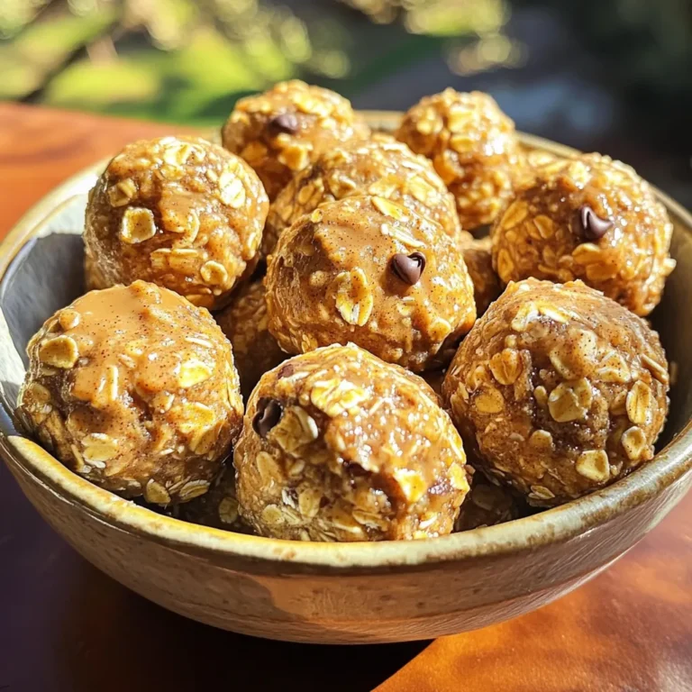 Für diese leckeren Energie-Bällchen brauchst du folgende Zutaten: - 1 Tasse Haferflocken (grobe Sorte) - 1/2 Tasse Mandelbutter (oder eine Nussbutter deiner Wahl) - 1/4 Tasse Honig oder Ahornsirup - 1 Esslöffel Chiasamen - 2 Teelöffel Zimt (gemahlen) - 1/2 Teelöffel Vanilleextrakt - 1/4 Tasse Proteinpulver (optional für zusätzlichen Energie-Boost) - 1/4 Tasse Mini-Schokoladenstückchen oder Rosinen (für die Süße) - Eine Prise Salz Wenn du keine Mandelbutter magst, probiere Erdnussbutter oder Cashewbutter. Du kannst auch Honig durch Agavendicksaft ersetzen, um es vegan zu machen. Statt Proteinpulver kannst du auch mehr Haferflocken verwenden. Wenn du keine Schokoladenstückchen hast, nimm einfach mehr Rosinen oder andere Trockenfrüchte. Achte darauf, dass die Haferflocken grob sind. Sie geben den Bällchen die richtige Textur. Verwende frische Zutaten für den besten Geschmack. Wenn du die Bällchen süßer magst, füge mehr Honig oder Ahornsirup hinzu. Die Mischung sollte klebrig, aber gut zusammenhaltend sein. Wenn es zu trocken ist, gib etwas mehr Nussbutter hinzu. Um die No Bake Zimtrolle Energie Bällchen zu machen, folge diesen Schritten: 1. Mische die trockenen Zutaten. Nimm eine mittelgroße Schüssel und gib die Haferflocken, Zimt, und Chiasamen hinein. 2. Füge die feuchten Zutaten hinzu. Gib die Mandelbutter, den Honig oder Ahornsirup, und den Vanilleextrakt zu den trockenen Zutaten. Rühre gut um, bis alles gut vermischt ist. 3. Optional: Proteinpulver einfügen. Wenn du mehr Energie willst, füge das Proteinpulver hinzu und rühre weiter. 4. Die Mischung prüfen. Rühre, bis die Mischung klebrig und gut zusammenhaltend ist. Sie sollte feucht, aber nicht zu nass sein. 5. Süße hinzufügen. Füge die Mini-Schokoladenstückchen oder Rosinen hinzu und falte sie vorsichtig unter die Mischung. 6. Bällchen formen. Nimm etwa einen Esslöffel der Mischung und rolle sie zu einer Kugel. 7. Kühlen. Lege die Bällchen auf ein Backblech mit Backpapier und stelle sie für 30 Minuten in den Kühlschrank. - Verwende eine Gabel. Eine Gabel hilft, alle Zutaten gut zu vermischen. So vermeidest du Klumpen. - Probiere es aus. Wenn die Mischung zu trocken ist, füge etwas mehr Honig oder Mandelbutter hinzu. - Teste die Konsistenz. Die Mischung sollte leicht zusammenhalten. Wenn nicht, rühre mehr. - Feuchte deine Hände an. Wenn die Mischung klebt, befeuchte deine Hände mit Wasser. Das macht das Rollen einfacher. - Halte die Bällchen gleich groß. So bekommst du eine einheitliche Portion und die Bällchen kühlen gleichmäßig. - Verwende einen Esslöffel. Ein Esslöffel hilft dir, die richtige Menge für jedes Bällchen zu nehmen. Um die Energie-Bällchen zu formen, nimmst du einen Esslöffel der Mischung. Rolle sie zwischen deinen Handflächen. Achte darauf, dass sie gleichmäßig und fest sind. Wenn die Mischung zu klebrig ist, befeuchte deine Hände leicht. So haftet weniger an dir. Du kannst das Rezept leicht anpassen. Probiere Erdnussbutter anstelle von Mandelbutter. Das gibt einen anderen Geschmack. Füge Kokosraspel oder gehackte Nüsse hinzu. Das bringt mehr Textur. Du kannst auch verschiedene Gewürze verwenden. Muskatnuss oder Ingwer geben einen neuen Kick. Wenn du es süßer magst, kannst du mehr Honig oder Ahornsirup hinzufügen. Achte darauf, dass die Mischung nicht zu flüssig wird. Wenn du weniger Süße willst, reduziere die Menge an Schokoladenstückchen. Du kannst auch ungesüßte Schokolade verwenden. So behältst du den Geschmack, ohne zu viel Zucker. {{image_4}} Um vegane No Bake Zimtrolle Energie Bällchen zu machen, tauschen Sie den Honig gegen Ahornsirup aus. Ahornsirup gibt den gleichen süßen Geschmack. Verwenden Sie auch eine Nussbutter, die rein pflanzlich ist. Prüfen Sie die Zutatenliste, um sicherzustellen, dass keine tierischen Produkte enthalten sind. Diese Anpassungen machen das Rezept vegan und bleiben trotzdem lecker. Für glutenfreie No Bake Zimtrolle Energie Bällchen verwenden Sie glutenfreie Haferflocken. Diese sind oft leicht erhältlich. Achten Sie darauf, dass die Nussbutter ebenfalls glutenfrei ist. So können auch Menschen mit Glutenunverträglichkeit die Bällchen genießen. Glutenfreie Optionen sind einfach und schmackhaft. Um die Nährstoffe zu erhöhen, fügen Sie Chiasamen und Leinsamen hinzu. Diese Samen sind reich an Ballaststoffen und Omega-3-Fettsäuren. Eine weitere Option ist, Proteinpulver zu verwenden. Das gibt einen zusätzlichen Energieschub. Auch eine Handvoll Nüsse oder getrocknete Früchte kann den Nährwert steigern. Experimentieren Sie mit verschiedenen Zutaten für mehr Abwechslung und Geschmack. Um die No Bake Cinnamon Roll Energy Bites frisch zu halten, lagere sie in einem luftdichten Behälter. Ein gut verschlossener Behälter schützt vor Feuchtigkeit und Gerüchen. Du kannst die Bällchen auch in Pergamentpapier einwickeln, bevor du sie in den Behälter legst. So bleiben sie länger frisch. Im Kühlschrank halten die Energie Bällchen bis zu einer Woche. Achte darauf, die Bällchen nicht zu lange offen zu lassen. Sie können austrocknen oder ihren Geschmack verlieren. Wenn du sie an einem kühlen Ort lagerst, bleibt die Konsistenz weich und angenehm. Wenn du die Bällchen länger aufbewahren möchtest, friere sie ein. Lege die Bällchen auf ein Backblech und friere sie zuerst für etwa eine Stunde. So kleben sie nicht zusammen. Danach kannst du sie in einen gefriergeeigneten Behälter oder einen Beutel umfüllen. So bleiben sie bis zu drei Monate haltbar. Wenn du sie genießen möchtest, lasse sie einfach im Kühlschrank auftauen. Das Rezept ergibt etwa 12 bis 15 Bällchen. Diese Portionen sind perfekt für Snacks oder als Energielieferant. Wenn du mehr brauchst, kannst du die Menge einfach verdoppeln. So hast du immer einen leckeren Snack zur Hand. Ja, du kannst das Rezept leicht anpassen. Wenn du keine Mandelbutter magst, verwende Erdnussbutter oder eine andere Nussbutter. Du kannst auch den Honig durch Agavendicksaft ersetzen, wenn du es vegan magst. Für mehr Crunch füge Nüsse oder Samen hinzu. Deiner Kreativität sind keine Grenzen gesetzt! Die Nährwerte hängen von den verwendeten Zutaten ab. Im Durchschnitt haben die Bällchen folgende Nährwerte pro Bällchen: - Kalorien: etwa 100 - Fett: 5g - Kohlenhydrate: 10g - Eiweiß: 3g Die Werte können variieren, besonders wenn du Proteinpulver hinzufügst. Diese Bällchen sind nahrhaft und geben dir viel Energie! Zusammenfassend haben wir die Zutaten und Zubereitung der No Bake Zimtrolle Energie Bällchen durchgearbeitet. Ich habe verschiedene Alternativen und Tipps gegeben, damit du deine Bällchen anpassen kannst. Denk daran, die Lagerung und Haltbarkeit zu beachten, um sie frisch zu halten. Diese Bällchen sind einfach zu machen und bieten viele Variationen. Probier sie aus und finde deinen persönlichen Favoriten. Sie sind eine gesunde und leckere Snack-Option für jeden Tag.
