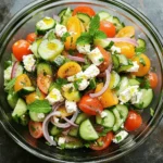 Für einen tollen Gurken-Tomaten-Feta-Salat brauchst du frische und leckere Zutaten. Hier sind die Hauptzutaten: - 2 große Gurken, gewürfelt - 3 mittelgroße reife Tomaten, gewürfelt - 1 Tasse Fetakäse, zerbröselt - 1/4 rote Zwiebel, fein geschnitten Diese Zutaten bringen frische und Geschmack in deinen Salat. Die Gurken sind knackig und die Tomaten sind saftig. Feta-Käse fügt eine salzige Note hinzu, die super harmoniert. Das Dressing ist der Schlüssel zu einem großartigen Salat. Hier sind die Zutaten für das Dressing: - 3 Esslöffel Olivenöl - 2 Esslöffel Rotweinessig (oder Apfelessig) - Salz und Pfeffer nach Geschmack - Eine Prise Za'atar-Gewürz (optional) Olivenöl sorgt für einen reichen Geschmack. Rotweinessig bringt Frische. Salz und Pfeffer runden alles ab. Za'atar kann deinem Salat eine besondere Note geben, wenn du das magst. Frische Kräuter machen den Salat noch besser. Ich empfehle dir: - 1/4 Tasse frische Minze, gehackt - 1/4 Tasse frische Petersilie, gehackt Minze bringt einen kühlen Geschmack. Petersilie fügt ein frisches Aroma hinzu. Diese Kräuter machen deinen Salat lebendig und aromatisch. Zuerst waschen Sie die Gurken und Tomaten gut. Schneiden Sie die Gurken in kleine Würfel. Nehmen Sie die Tomaten und schneiden Sie sie ebenfalls in Würfel. Die rote Zwiebel wird fein geschnitten. Für frischen Geschmack hacken Sie die Minze und Petersilie. Nun sind alle Zutaten bereit. Nehmen Sie eine kleine Schüssel. Messen Sie drei Esslöffel Olivenöl ab und geben Sie sie in die Schüssel. Fügen Sie zwei Esslöffel Rotweinessig oder Apfelessig hinzu. Rühren Sie die Mischung gut um. So entsteht ein einfaches und leckeres Dressing. In einer großen Schüssel vermengen Sie die Gurken und Tomaten. Fügen Sie die rote Zwiebel, den zerbröselten Fetakäse, die gehackte Minze und Petersilie hinzu. Mischen Sie alles vorsichtig. Gießen Sie das Dressing über den Salat. Wenden Sie die Mischung behutsam. Würzen Sie nach Geschmack mit Salz, Pfeffer und Za'atar. Lassen Sie den Salat zehn Minuten ruhen. So verbinden sich die Aromen perfekt. Um einen frischen Gurken-Tomaten-Feta-Salat zuzubereiten, beachte diese Tipps: - Frische Zutaten: Wähle reife Tomaten und knackige Gurken. Das macht den Salat lecker. - Käse: Feta sollte bröckelig sein. So verteilt sich der Geschmack gut. - Dressing: Mische das Dressing gut. So nehmen die Zutaten den vollen Geschmack auf. - Kräuter: Verwende frische Minze und Petersilie. Sie bringen mehr Aroma in den Salat. Hier sind einige Fehler, die oft passieren, und wie du sie vermeidest: - Zutaten schneiden: Schneide die Gurken und Tomaten gleich groß. So sieht der Salat gut aus und schmeckt gleichmäßig. - Dressing zu spät hinzufügen: Gib das Dressing rechtzeitig dazu. Lasse den Salat dann kurz ruhen, damit die Aromen sich verbinden. - Überwürzen: Sei vorsichtig mit Salz und Pfeffer. Du kannst immer mehr hinzufügen, aber schwer entfernen. Die Präsentation macht viel aus. Hier sind einige Ideen: - Glas-Schüssel: Serviere den Salat in einer großen Glas-Schüssel. So sieht man die bunten Farben. - Garnitur: Dekoriere mit frischen Minzeblättern. Ein wenig Za'atar oben drauf sieht gut aus und schmeckt lecker. - Kühle Servierplatte: Stelle den Salat vor dem Servieren kurz in den Kühlschrank. So bleibt er frisch und knackig. Mit diesen Tipps gelingt dir der perfekte Gurken-Tomaten-Feta-Salat! {{image_4}} Du kannst deinen Gurken-Tomaten-Feta-Salat ganz leicht anpassen. Füge zum Beispiel Avocado hinzu. Sie bringt eine cremige Textur. Oliven sind auch eine tolle Wahl. Sie geben dem Salat einen salzigen Kick. Für mehr Crunch probiere Paprika oder Karotten. Diese Zutaten machen den Salat noch bunter und schmackhafter. Um den Salat vegan zu machen, ersetze den Feta durch einen pflanzlichen Käse. Es gibt viele gute Optionen im Laden. Achte darauf, dass sie geschmackvoll sind. Du kannst auch die Zwiebeln weglassen oder sie durch Frühlingszwiebeln ersetzen. So bleibt der Salat frisch und lecker. Vergiss nicht, das Dressing mit Olivenöl und Essig zu würzen. Es gibt viele regionale Variationen für diesen Salat. In Griechenland fügen viele Oliven und Oregano hinzu. Das gibt dem Salat einen mediterranen Flair. In der Türkei wird oft Joghurt als Dressing verwendet. Das macht den Salat cremiger. Du kannst auch verschiedene Kräuter probieren, wie Dill oder Koriander. Diese Anpassungen bringen neue Aromen in deinen Salat. Um den Gurken-Tomaten-Feta-Salat frisch zu halten, sollten Sie ihn in einem luftdichten Behälter aufbewahren. Stellen Sie sicher, dass der Behälter gut verschlossen ist. Dies hilft, die Aromen zu bewahren und den Salat vor dem Austrocknen zu schützen. Lagern Sie ihn im Kühlschrank. Er bleibt so für 2 bis 3 Tage frisch. Wenn Sie Reste haben, können Sie kreativ werden. Verwenden Sie den Salat als Füllung für Wraps oder Sandwiches. Er passt auch gut zu Quinoa oder Couscous. Ein weiterer Tipp: Mischen Sie ihn mit gekochtem Hähnchen oder Tofu für ein schnelles Mittagessen. Der Salat hält sich gut, wenn er richtig gelagert wird. Frisches Gemüse kann jedoch weich werden. Daher ist es am besten, ihn nicht zu lange zu lagern. Wenn Sie das Dressing getrennt aufbewahren, bleibt der Salat knackiger. Kombinieren Sie alles kurz vor dem Servieren, um die beste Textur zu erhalten. Du kannst den Gurken-Tomaten-Feta-Salat bis zu drei Tage im Kühlschrank aufbewahren. Achte darauf, ihn in einem luftdichten Behälter zu lagern. Die frischen Zutaten bleiben so länger frisch. Nach ein paar Tagen kann der Salat jedoch matschig werden. Das liegt an der Feuchtigkeit der Gurken und Tomaten. Es ist am besten, ihn frisch zu genießen. Ja, du kannst das Dressing im Voraus zubereiten. Mische das Olivenöl und den Essig in einem kleinen Behälter. Schüttle ihn gut, damit sich die Zutaten verbinden. Du kannst das Dressing bis zu einer Woche im Kühlschrank aufbewahren. So sparst du Zeit, wenn du den Salat zubereitest. Vergiss nicht, das Dressing vor der Verwendung gut zu schütteln. Wenn du keinen Feta magst oder Allergien hast, gibt es Alternativen. Du kannst Ziegenkäse oder Hüttenkäse verwenden. Diese Käse haben einen ähnlichen Geschmack und Textur. Für eine vegane Option probiere Tofu oder einen pflanzlichen Feta. Diese Ersatzprodukte sind lecker und passen gut zum Salat. Dieser Artikel hat die Hauptzutaten und Zubereitung des Gurken-Tomaten-Feta-Salats behandelt. Wir haben auch Tipps und Tricks, Variationen sowie Aufbewahrungsinformationen geteilt. Achte darauf, frische Kräuter zu verwenden und die richtigen Gewürze zu wählen. Das macht den Salat noch besser. Mit diesen einfachen Schritten gelingt dir jeder Salat. Genieße das frische Gericht und variiere es nach deinem Geschmack. So wirst du immer neue Genussmomente erleben!