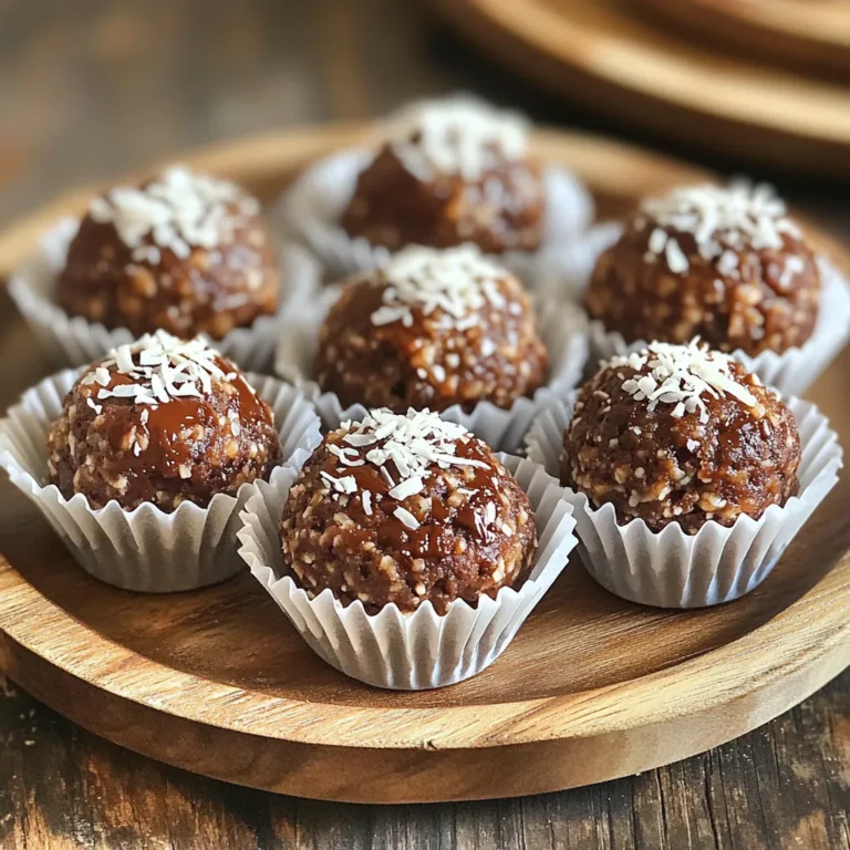 Die Hauptzutaten für diese Energie-Bällchen sind einfach und gesund. Du brauchst: - 1 Tasse Haferflocken - 1/2 Tasse Mandelbutter (oder Erdnussbutter) - 1/2 Tasse ungesüßte Kokosraspeln - 1/4 Tasse Honig oder Ahornsirup - 1/4 Tasse Kakaopulver - 1/4 Tasse Mini-Schokoladenstückchen (optional) - 1/2 Teelöffel Vanilleextrakt - Eine Prise Salz Diese Zutaten verbinden sich zu einem leckeren Snack. Haferflocken geben dir Energie, während die Nüsse gesunde Fette liefern. Kokosraspeln fügen einen tollen Geschmack hinzu. Wenn du keine Mandel- oder Erdnussbutter magst, gibt es viele Alternativen. Du kannst Sonnenblumenkernbutter oder Cashewbutter verwenden. Diese Optionen sind ebenfalls lecker und nahrhaft. Hast du eine Nussallergie? Dann sind die Alternativen ideal für dich. Für die Süße kannst du Honig oder Ahornsirup nutzen. Beide sorgen für einen natürlichen Geschmack. Wenn du eine vegane Option suchst, dann wähle einfach Ahornsirup. Du könntest auch Datteln pürieren, um die Mischung süßer zu machen. Probiere aus, was dir am besten gefällt! Um die No-Bake Schokoladen-Kokos-Energie-Bällchen zu machen, beginne mit den Zutaten. Du brauchst eine Tasse Haferflocken, eine halbe Tasse Mandel- oder Erdnussbutter und eine halbe Tasse ungesüßte Kokosraspeln. Es ist wichtig, dass du alle Zutaten bereitstellst, bevor du anfängst. So kannst du schnell arbeiten und die Schritte reibungslos durchführen. In einer großen Rührschüssel vermenge die Haferflocken, Mandelbutter und Kokosraspeln. Danach füge den Honig oder Ahornsirup, das Kakaopulver und die Mini-Schokoladenstückchen hinzu. Vergiss nicht, eine Prise Salz und ½ Teelöffel Vanilleextrakt beizufügen. Nutze einen Spatel oder deine Hände, um alles gut zu vermischen. Die Mischung sollte klebrig sein und gut zusammenhalten. Wenn sie zu trocken ist, füge mehr Mandelbutter oder Honig hinzu. Sobald die Mischung fertig ist, forme kleine Bällchen von etwa 2,5 cm Durchmesser. Lege die Bällchen auf ein mit Backpapier ausgelegtes Backblech. Stelle das Blech für 30 Minuten in den Kühlschrank, damit die Bällchen fest werden. Nach dem Kühlen sind sie bereit zum Genießen. Du kannst sie in einem luftdichten Behälter im Kühlschrank bis zu einer Woche aufbewahren. Ein häufiger Fehler ist, die Mischung nicht gut genug zu vermengen. Wenn die Zutaten nicht gleichmäßig verteilt sind, halten die Bällchen nicht zusammen. Achten Sie darauf, dass alle Zutaten gut vermischt sind. Außerdem kann es passieren, dass die Bällchen zu trocken sind. Fügen Sie in diesem Fall mehr Mandelbutter oder Honig hinzu. Um die Konsistenz zu verbessern, stellen Sie sicher, dass die Haferflocken frisch sind. Alte Haferflocken können die Mischung bröckelig machen. Wenn die Mischung zu feucht ist, fügen Sie mehr Kokosraspeln oder Haferflocken hinzu. Eine klebrige, aber formbare Mischung ergibt die besten Bällchen. Sie können die Bällchen mit verschiedenen Zutaten anpassen. Fügen Sie Trockenfrüchte wie Rosinen oder Cranberries hinzu. Oder verwenden Sie verschiedene Nussbutter für einen neuen Geschmack. Auch Gewürze wie Zimt oder Muskatnuss können einen besonderen Kick geben. Experimentieren Sie mit den Zutaten, um Ihre perfekte Mischung zu finden! {{image_4}} Du kannst die No-Bake Schokoladen-Kokos-Energie-Bällchen einfach aufpeppen. Füge zum Beispiel Trockenfrüchte wie Datteln oder Cranberries hinzu. Diese bringen zusätzliche Süße und einen tollen Biss. Auch Nüsse wie Walnüsse oder Mandeln passen gut. Sie fügen einen schönen Crunch hinzu. Denk daran, die Menge so anzupassen, dass die Mischung gut zusammenhält. Wenn du Veganer bist, kannst du den Honig durch Ahornsirup ersetzen. Er gibt den Bällchen die gleiche Süße. Achte darauf, glutenfreie Haferflocken zu wählen. Diese sind leicht erhältlich und schmecken genauso gut. So kannst du alle genießen, ohne Kompromisse bei der Ernährung einzugehen. Superfoods sind eine tolle Ergänzung. Du kannst Chiasamen oder Leinsamen hinzufügen. Diese geben den Bällchen einen Nährstoffkick. Auch Spirulina-Pulver ist eine interessante Wahl, um die Bällchen noch gesünder zu machen. Nüsse geben dir gesunde Fette. Kombiniere sie mit der Schokolade für einen leckeren Snack. Um die Energie-Bällchen frisch zu halten, lagere sie in einem luftdichten Behälter. Dieser Behälter schützt die Bällchen vor Luft und Feuchtigkeit. Wenn du die Bällchen kühl hältst, bleiben sie länger lecker und fest. Die beste Methode ist, die Bällchen im Kühlschrank aufzubewahren. Stelle sicher, dass der Behälter gut geschlossen ist. So bleiben die Bällchen bis zu einer Woche frisch. Du kannst sie auch auf einem Teller abgedeckt lagern, falls kein Behälter vorhanden ist. Die Haltbarkeit der Energie-Bällchen beträgt etwa eine Woche im Kühlschrank. Nach dieser Zeit können sie an Geschmack verlieren. Wenn du sie länger aufbewahren möchtest, friere sie ein. So bleiben sie bis zu drei Monate haltbar. Die Bällchen benötigen nur 10 Minuten zur Zubereitung. Nach der Mischung müssen sie 30 Minuten kühlen. Somit sind sie in nur 40 Minuten bereit. Ja, du kannst die Bällchen einfrieren. Lege sie in einen luftdichten Behälter. Sie halten sich bis zu drei Monate im Gefrierfach. Lass sie einfach etwas auftauen, wenn du sie essen willst. Ja, diese Energie-Bällchen sind gesund! Sie enthalten Haferflocken, die reich an Ballaststoffen sind. Mandelbutter liefert gesunde Fette und Proteine. Die Kokosraspeln geben dir einen zusätzlichen Nährstoffkick. Mit Honig oder Ahornsirup hast du eine natürliche Süße. In diesem Artikel habe ich die wichtigsten Zutaten, die Zubereitung und kreative Tipps für Energie-Bällchen behandelt. Du hast erfahren, wie du die besten Zutaten auswählst und häufige Fehler vermeidest. Denke daran, diese Bällchen sind vielseitig und leicht anzupassen. Lagere sie richtig, damit sie frisch bleiben. Viel Spaß beim Ausprobieren! Energie-Bällchen sind eine gesunde und leckere Snack-Option für jeden Tag. Du wirst sie lieben!
