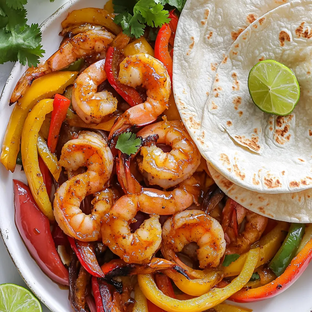 Für die Blech-Plan Honig Sriracha Garnelen Fajitas brauchst du einige frische und schmackhafte Zutaten. Hier ist die Liste: - 450 g große Garnelen, geschält und entdarmt - 2 Paprika (rot und gelb), in Streifen geschnitten - 1 mittlere Zwiebel, in Streifen geschnitten - 3 Esslöffel Honig - 2 Esslöffel Sriracha-Sauce - 2 Esslöffel Olivenöl - 1 Teelöffel Knoblauchpulver - 1 Teelöffel Kreuzkümmel - Salz und Pfeffer nach Geschmack - 8 kleine Weizentortillas - Frischer Koriander zum Garnieren - Limettenviertel zum Servieren Dieses Rezept ergibt vier Portionen. Du kannst die Menge leicht anpassen, wenn du mehr oder weniger benötigst. Mehr Garnelen? Einfach die Menge erhöhen! - Garnelen: Sie sind zart und nehmen die Aromen wirklich gut auf. Sie sind auch schnell gar. - Sriracha: Diese Sauce bringt Schärfe ins Gericht. Du kannst die Menge nach deinem Geschmack anpassen. - Honig: Er gibt eine süße Note und balanciert die Schärfe der Sriracha aus. - Kreuzkümmel: Er fügt eine erdige Tiefe hinzu, die sehr gut mit den anderen Aromen harmoniert. - Koriander: Frisch und aromatisch, er verleiht den Fajitas den letzten Schliff. - Limetten: Sie bringen Frische und einen spritzigen Geschmack, wenn du sie über die Fajitas drückst. Mit diesen Zutaten bereitest du ein köstliches Gericht zu. Zuerst heize deinen Ofen auf 220 °C vor. Nimm eine große Schüssel und mische 3 Esslöffel Honig, 2 Esslöffel Sriracha-Sauce, 2 Esslöffel Olivenöl, 1 Teelöffel Knoblauchpulver, und 1 Teelöffel Kreuzkümmel. Füge Salz und Pfeffer nach Geschmack hinzu. Rühre alles gut um, bis die Marinade gleichmäßig aussieht. Nimm jetzt die 450 g großen Garnelen, die bereits geschält und entdarmt sind, und gib sie in die Schüssel. Schneide 2 Paprika (rot und gelb) und 1 mittlere Zwiebel in Streifen und füge sie ebenfalls hinzu. Vermenge alles, sodass die Garnelen und das Gemüse gut mit der Marinade bedeckt sind. Verteile die Garnelen- und Gemüsemischung gleichmäßig auf einem großen Backblech. Achte darauf, dass sie nicht übereinander liegen. Backe das Blech im vorgeheizten Ofen für 10 bis 12 Minuten. Die Garnelen sollten rosa und durchgegart sein. Das Gemüse wird weich und erhält eine schöne Farbe. Nach der Backzeit nimm das Blech vorsichtig aus dem Ofen. Lass es kurz abkühlen, damit du dich nicht verbrennst. In der Zwischenzeit kannst du die 8 kleinen Weizentortillas vorbereiten. Erhitze eine trockene Pfanne bei mittlerer Hitze. Lege eine Tortilla hinein und erwärme sie für etwa 30 Sekunden auf jeder Seite, bis sie warm ist. Wiederhole diesen Schritt für alle Tortillas. Jetzt kannst du die Garnelen und das Gemüse auf die warmen Tortillas legen. Garniere sie mit frischem Koriander und Limettenvierteln. Drücke etwas Limette über die Fajitas, um den Geschmack zu verstärken. Serviere alles auf einem großen Tablett, damit jeder seine eigene Tortilla belegen kann. Um die Marinade für die Garnelen richtig zu machen, mische zuerst die feuchten Zutaten. Nimm Honig und Sriracha-Sauce und gib sie in eine große Schüssel. Füge dann das Olivenöl hinzu. Rühre alles gut um, bis es eine glatte Mischung ergibt. Jetzt kommen die trockenen Gewürze dazu: Knoblauchpulver, Kreuzkümmel, Salz und Pfeffer. Diese Mischung gibt den Fajitas ihren tollen Geschmack. Achte darauf, dass du die Garnelen gut in der Marinade wendest. So bekommen sie den besten Geschmack. Dein Ofen sollte auf 220 °C vorgeheizt werden. Diese Temperatur ist wichtig, um die Garnelen perfekt zu garen. Backe die Mischung für 10-12 Minuten. Die Garnelen sind fertig, wenn sie rosa sind und die Gemüse weich sind. Überprüfe die Fajitas nach 10 Minuten. Wenn sie noch nicht ganz durch sind, lasse sie ein paar Minuten länger. So stellst du sicher, dass alles zart und lecker wird. Nach dem Essen bleiben oft Reste übrig. Um die Fajitas richtig aufzubewahren, benutze Glasbehälter oder Edelstahlboxen. Diese sind gut für die Umwelt und halten die Fajitas frisch. Stelle sicher, dass die Fajitas abgekühlt sind, bevor du sie in den Behälter legst. So bleibt der Geschmack erhalten. Wenn du die Reste länger aufbewahren möchtest, kannst du sie auch einfrieren. Achte darauf, die Fajitas gut zu verpacken, damit sie nicht austrocknen. {{image_4}} Wenn du eine vegetarische Option wünschst, tausche die Garnelen gegen Tofu oder Pilze. Beide Optionen nehmen die Marinade gut auf. Verwende festen Tofu, schneide ihn in Würfel und brate ihn leicht an, bevor du ihn hinzufügst. Champignons geben einen tollen Umami-Geschmack. Sie sind eine perfekte Wahl für dieses Rezept. Die Sriracha-Sauce ist der Schlüssel zu einem tollen Geschmack. Du kannst die Menge nach deinem Wunsch anpassen. Für weniger Schärfe nimm einfach weniger Sriracha. Wenn du es schärfer magst, füge mehr hinzu. Probiere auch andere scharfe Saucen, wie Chipotle oder eine scharfe BBQ-Sauce, um neue Geschmäcker zu entdecken. Für mehr Geschmack kannst du verschiedene Beläge verwenden. Frischer Koriander und Limetten sind großartig. Auch Avocado oder Guacamole passen gut dazu. Salsa oder saure Sahne geben einen leckeren Kontrast. Serviere die Fajitas mit Reis oder Bohnen für eine vollwertige Mahlzeit. Um die Reste deiner Fajitas frisch zu halten, lege sie in einen luftdichten Behälter. Achte darauf, dass die Garnelen und das Gemüse gut bedeckt sind. So bleiben sie saftig und lecker. Du kannst die Fajitas bis zu drei Tage im Kühlschrank aufbewahren. Möchtest du die Fajitas länger aufbewahren? Dann friere sie ein! Lass die Fajitas zuerst abkühlen, bevor du sie in einem gefriergeeigneten Behälter oder Beutel verpackst. Das hilft, die Frische zu bewahren. Du kannst sie bis zu drei Monate im Gefrierfach lagern. Wenn du bereit bist, die Fajitas zu genießen, hole sie aus dem Kühlschrank oder Gefrierfach. Heize deinen Ofen auf 180 °C vor. Lege die Fajitas auf ein Backblech und erwärme sie für etwa 10 Minuten. So werden sie wieder warm und lecker. Wenn die Fajitas gefroren sind, benötigst du vielleicht etwas mehr Zeit. Prüfe immer, ob sie durchgehend heiß sind, bevor du sie servierst. Ja, du kannst frische Garnelen verwenden. Frische Garnelen geben den Fajitas einen tollen Geschmack. Achte darauf, dass sie geschält und entdarmt sind. Wenn du tiefgefrorene Garnelen nimmst, tau sie zuerst auf. Das macht sie zart und saftig. Die Fajitas sind im Kühlschrank etwa drei Tage haltbar. Stelle sicher, dass du sie in einem luftdichten Behälter aufbewahrst. So bleiben die Aromen frisch. Zum Aufwärmen einfach in der Mikrowelle oder in einer Pfanne erhitzen. Es gibt viele leckere Beilagen, die gut passen. Hier sind einige Ideen: - Guacamole - Salsa - Sauerrahm - Geriebener Käse - Reis oder Bohnen Diese Beilagen ergänzen die Garnelen Fajitas perfekt. Sie machen das Essen noch vielfältiger und schmackhafter. Am Ende dieses Beitrags haben wir die wichtigsten Zutaten für köstliche Garnelen-Fajitas durchgegangen. Du hast gelernt, wie du die perfekten Fajitas zubereitest. Unsere Tipps helfen dir, die besten Ergebnisse zu erzielen. Du kannst sogar alternative Zutaten nutzen, um dein Gericht zu variieren. Denke daran, dass gut gelagerte Reste immer noch lecker sind. Mit diesen Infos kannst du selbst mit frischen Garnelen arbeiten. Mach die Fajitas zu deinem nächsten Lieblingsgericht. Viel Spaß beim Kochen und Genießen!