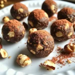 - 1 Tasse Medjool-Daten, entsteint - 1 Tasse Haferflocken - ½ Tasse rohe Haselnüsse - ¼ Tasse ungesüßtes Kakaopulver - 2 Esslöffel Ahornsirup - 1 Teelöffel Vanilleextrakt - Eine Prise Meersalz - Optional: 2 Esslöffel Nussbutter (wie Mandel- oder Cashewbutter) Jede Zutat in diesen Energiehäppchen bringt Nutzen. Medjool-Daten geben dir natürliche Süße und Ballaststoffe. Sie helfen bei der Verdauung. Haferflocken liefern dir Energie und Proteine. Sie halten dich lange satt. Rohe Haselnüsse sind reich an gesunden Fetten. Sie unterstützen dein Herz. Ungesüßtes Kakaopulver ist voll mit Antioxidantien. Diese helfen deinem Körper, gesund zu bleiben. Ahornsirup ist ein natürlicher Süßstoff. Er hat Mineralien, die deinem Körper gut tun. Vanilleextrakt bringt Geschmack und kann die Stimmung heben. Die Prise Meersalz hilft, den Geschmack zu verstärken. Nussbutter macht die Häppchen cremig und gibt gesunde Fette. Ich empfehle, frische Medjool-Daten von Marken wie "Medjool" oder "Natural Delights" zu kaufen. Für Haferflocken sind "Quaker" und "Bob's Red Mill" gute Optionen. Rohe Haselnüsse von "Blue Diamond" sind lecker und hochwertig. Für Kakaopulver probiere "Cacao Barry" oder "Navitas Organics". Ahornsirup von "Crown Maple" ist geschmackvoll. Vanilleextrakt von "Nielsen-Massey" hat einen tollen Duft. Wenn du Nussbutter hinzufügst, sind "Justin's" und "Once Again" sehr empfehlenswert. Um die Haselnüsse richtig vorzubereiten, nehmen Sie eine Küchenmaschine. Geben Sie die rohe Haselnüsse hinein. Pürieren Sie sie kurz, bis sie fein gehackt sind. Achten Sie darauf, dass sie nicht zu einer Paste werden. Stellen Sie die gehackten Haselnüsse zur Seite. Sie geben den Energiehäppchen einen tollen Crunch. Jetzt kommen die anderen Zutaten in die Küchenmaschine. Fügen Sie die entsteinten Medjool-Daten, Haferflocken, Kakaopulver, Ahornsirup, Vanilleextrakt und Meersalz hinzu. Wenn Sie Nussbutter verwenden, geben Sie diese auch dazu. Verarbeiten Sie alles, bis ein klebriger Teig entsteht. Wenn der Teig zu trocken ist, fügen Sie einen Teelöffel Wasser oder mehr Ahornsirup hinzu. Schaben Sie die Seiten der Schüssel ab, damit alles gut vermischt wird. Sobald der Teig fertig ist, heben Sie die gehackten Haselnüsse vorsichtig unter. Nehmen Sie kleine Portionen des Teigs, etwa einen Esslöffel pro Häppchen. Rollen Sie diese zwischen Ihren Händen zu kleinen Bällchen. Platzieren Sie die Energiehäppchen auf ein mit Backpapier ausgelegtes Backblech. Stellen Sie sie für mindestens 30 Minuten in den Kühlschrank. Nach dem Kühlen sind die Häppchen fest und bereit zum Genießen. Ein häufiger Fehler ist, die Haselnüsse zu lange zu pürieren. Sie sollten fein gehackt sein, nicht zu einer Paste. Achten Sie darauf, die Mischung gut zu vermengen. Wenn der Teig zu trocken ist, fügen Sie mehr Ahornsirup oder Wasser hinzu. Das hilft, die Energiehäppchen zusammenzuhalten. Ein weiterer Fehler ist, die Häppchen nicht lange genug zu kühlen. Kühlen Sie sie mindestens 30 Minuten, damit sie fest werden. Ein guter Mixer oder eine Küchenmaschine ist wichtig. Sie helfen, die Zutaten gut zu vermengen. Ein Teelöffel und ein Esslöffel sind nützlich, um die Portionen abzumessen. Verwenden Sie auch eine Schüssel, um die Mischung zu kombinieren. Ein Backblech mit Backpapier erleichtert das Formen der Häppchen und verhindert ein Ankleben. Wenn Sie es süßer mögen, fügen Sie mehr Ahornsirup hinzu. Sie können auch andere Süßungsmittel wie Agavensirup verwenden. Für eine andere Textur probieren Sie verschiedene Nüsse. Mandeln oder Walnüsse können den Geschmack verändern. Wenn Sie die Häppchen cremiger machen möchten, fügen Sie mehr Nussbutter hinzu. So passen Sie die Rezeptur ganz nach Ihrem Geschmack an. {{image_4}} Wenn du die Haselnüsse ersetzen möchtest, probiere Mandeln oder Cashews. Beide Nüsse bringen ihren eigenen Geschmack und Nährstoffe mit. Du kannst auch Walnüsse verwenden, um eine leicht bittere Note hinzuzufügen. Hacke die Nüsse grob, damit sie in den Bällchen schön knusprig bleiben. Jede Nuss hat ihren eigenen Charakter, was das Rezept spannend macht. Ahornsirup ist großartig, aber du kannst auch andere Süßungsmittel verwenden. Agavendicksaft oder Kokosblütenzucker sind gute Alternativen. Honig wäre nicht vegan, aber sehr süß. Wenn du es weniger süß magst, verwende weniger Süßungsmittel. Du kannst auch Dattelpaste ausprobieren, um die Energiehäppchen noch gesünder zu machen. Achte darauf, die Menge anzupassen, damit der Teig die richtige Konsistenz hat. Wenn du Allergien hast, gibt es viele Anpassungen. Verwende glutenfreie Haferflocken für eine glutenfreie Option. Statt Nüssen kannst du Sonnenblumenkerne benutzen, wenn Nüsse nicht gehen. Bei Unverträglichkeiten gegenüber bestimmten Süßungsmitteln, probiere Kokoszucker oder frische Datteln. Diese Anpassungen machen das Rezept für fast jeden geeignet. Vergewissere dich, dass du die Zutaten gut prüfst, um sicher zu sein, dass sie passen. Um die veganen Schokoladen-Hazelnuss-Energiehäppchen frisch zu halten, lege sie in einen luftdichten Behälter. Stelle diesen Behälter in den Kühlschrank. So bleiben die Häppchen kühl und lecker. Vermeide es, sie in einen offenen Behälter zu legen. Das führt dazu, dass sie trocken werden. Diese Energiehäppchen sind bis zu zwei Wochen im Kühlschrank haltbar. Nach der Zubereitung kannst du sie sofort genießen oder für später aufbewahren. Achte darauf, sie gut zu verschließen, damit sie nicht ihren Geschmack verlieren. Für eine längere Lagerung kannst du die Energiehäppchen einfrieren. Lege sie einfach in eine gefriergeeignete Box oder einen Beutel. Achte darauf, die Luft gut herauszudrücken. So bleiben sie bis zu drei Monate frisch. Wenn du sie essen möchtest, lasse sie einfach im Kühlschrank auftauen. So bleiben sie lecker und knackig. Ja, die Energiehäppchen sind vegan und glutenfrei. Die Zutaten wie Medjool-Daten, Haferflocken und Haselnüsse sind pflanzlich. Achte darauf, glutenfreie Haferflocken zu wählen, wenn du eine Glutenunverträglichkeit hast. Diese kleinen Bällchen sind also perfekt für eine vegane oder glutenfreie Ernährung. Diese Energiehäppchen enthalten eine gute Menge Protein. Die Haselnüsse und Haferflocken liefern eine Mischung aus Protein und gesunden Fetten. In einer Portion von etwa einem Häppchen gibt es rund 2-3 Gramm Protein. Das macht sie zu einem tollen Snack für Energie und Sättigung. Ja, du kannst die Zutaten nach deinem Geschmack anpassen. Wenn du keine Haselnüsse magst, probiere Mandeln oder Walnüsse. Anstelle von Ahornsirup kannst du Agavendicksaft oder Honig verwenden. Für eine schokoladige Note kannst du auch Schokoladenstückchen hinzufügen. Lass deiner Kreativität freien Lauf! Zusammenfassend haben wir die Zutaten für Energiehäppchen, ihre Vorteile und empfohlene Marken betrachtet. Ich teile eine Schritt-für-Schritt-Anleitung zur Zubereitung und gebe nützliche Tipps, um häufige Fehler zu vermeiden. Zudem zeige ich Variationen mit anderen Nüssen und verschiedene Süßungsmittel auf. Die Lagerungshinweise helfen Ihnen, Energiehäppchen frisch zu halten. Mit diesen Informationen können Sie kreative und gesunde Snacks einfach selbst machen. Vertrauen Sie dem Prozess. Der Spaß beim Zubereiten und Genießen wird sich lohnen!