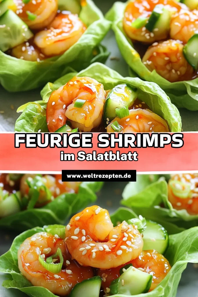 Entdecken Sie das Rezept für feurige Feuerschwanz-Shrimps in Kopfsalatblättern! Diese schnelle und gesunde Mahlzeit kombiniert zarte Shrimps mit einer köstlichen Sriracha-Sauce und frischem Gemüse. Perfekt für ein leichtes Mittagessen oder als Appetizer. Lassen Sie sich von diesem einfachen Rezept inspirieren und bringen Sie Würze in Ihre Küche! Klicken Sie hier, um die Schritt-für-Schritt-Anleitung und alle Zutaten zu erfahren!