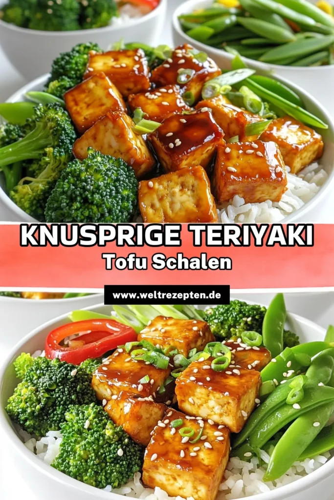Entdecken Sie unser köstliches Rezept für Air Fryer Teriyaki Tofu Bowls, das einfach und lecker ist! Mit knusprigem Tofu, frischem Gemüse und aromatischem Jasminreis oder Quinoa kreieren Sie im Handumdrehen ein gesundes Gericht. Perfekt für eine schnelle Abendmahlzeit! Klicken Sie durch, um die vollständige Anleitung und Tipps zu erhalten. Lassen Sie sich von diesen leckeren Bowls inspirieren! #AirFryer #TofuRezepte #GesundeErnährung #Rezeptideen