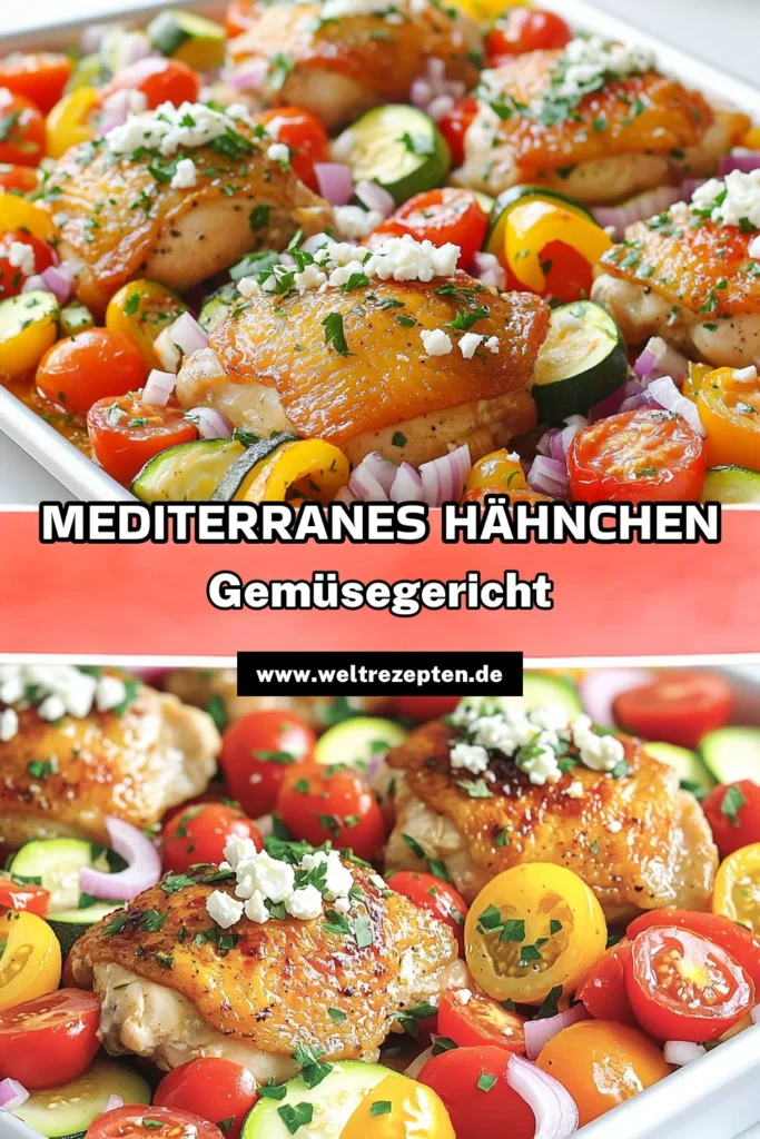 Genießen Sie das köstliche Blatt-Pfanne Griechisches Hähnchen mit Gemüse! Dieses einfache Rezept vereint zartes Hähnchen und frisches Gemüse in einer würzigen Marinade. Perfekt für ein schnelles Abendessen! Lassen Sie sich von den Aromen des Mittelmeers inspirieren und entdecken Sie, wie leicht es ist, ein gesundes und schmackhaftes Gericht zuzubereiten. Klicken Sie jetzt und probieren Sie das Rezept aus! #GriechischesHähnchen #MediterraneKüche #GesundeRezepte #EinfachKochen