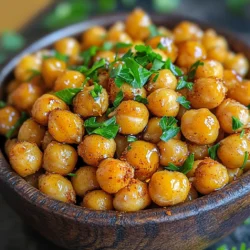 Für die würzigen Ahorn-Röstkichererbsen brauchst du: - 1 Dose (425 g) Kichererbsen, abgetropft und abgespült - 2 Esslöffel Olivenöl - 2 Esslöffel Ahornsirup - 1 Teelöffel geräucherter Paprika - 1 Teelöffel Cayennepfeffer (nach Geschmack anpassen) - 1 Teelöffel Knoblauchpulver - 1/2 Teelöffel Salz - 1/2 Teelöffel schwarzer Pfeffer - Frische Petersilie, gehackt (zum Garnieren) Wenn du keine Kichererbsen hast, kannst du andere Bohnen verwenden. Weiße Bohnen oder Limabohnen sind gute Alternativen. Nutze für die Gewürze deine Lieblingssorten. Statt Ahornsirup kannst du Honig nehmen, wenn du nicht vegan bist. Du kannst den Cayennepfeffer weglassen, wenn du es milder magst. Frische Kichererbsen sind wichtig. Achte darauf, dass die Dose nicht beschädigt ist. Der Olivenöl sollte frisch riechen und klar sein. Ahornsirup muss dick und goldbraun sein. Bewahre die Gewürze an einem kühlen, dunklen Ort auf. So bleiben sie länger frisch und aromatisch. Frische Petersilie sollte grün und knackig sein. Verwende sie schnell, um den vollen Geschmack zu genießen. Um die Kichererbsen perfekt zuzubereiten, beginne mit dem Vorheizen deines Ofens auf 200°C. Ein Backblech mit Backpapier auslegen, erleichtert die Reinigung. Danach nimm die Kichererbsen aus der Dose. Spüle sie gut ab und lasse sie abtropfen. Lege sie auf ein sauberes Küchentuch und tupfe sie trocken. Dies hilft, die Feuchtigkeit zu entfernen, damit sie knusprig werden. In einer großen Schüssel vermenge das Olivenöl, den Ahornsirup, geräucherten Paprika, Cayennepfeffer, Knoblauchpulver, Salz und schwarzen Pfeffer. Rühre alles gut um, bis es einheitlich ist. Gib die getrockneten Kichererbsen in die Schüssel. Schwenke sie, bis sie gleichmäßig mit der Gewürzmischung bedeckt sind. Verteile die Kichererbsen auf dem Backblech in einer einzigen Schicht. Röste sie im Ofen für 25-30 Minuten. Rühre sie zur Hälfte der Zeit um, damit sie gleichmäßig garen. Sie sollten goldbraun und knusprig sein. Nimm das Blech aus dem Ofen und lasse die Kichererbsen kurz abkühlen. Vor dem Servieren kannst du frische Petersilie darüberstreuen. Das gibt dem Gericht zusätzliche Frische und Farbe. Serviere die Kichererbsen in einer rustikalen Schüssel. Ein Schuss extra Ahornsirup macht sie noch leckerer. Genieße diesen tollen Snack! Um knusprige Kichererbsen zu machen, gibt es einige wichtige Schritte. - Trocknen ist der Schlüssel: Nach dem Abspülen, tupfe die Kichererbsen gut trocken. - Einzelne Schicht: Lege die Kichererbsen auf das Backblech in einer einzigen Schicht. - Rösten bei hoher Temperatur: Backe sie bei 200°C für die beste Knusprigkeit. - Rühren während des Röstens: Mische die Kichererbsen einmal während des Backens. Die Gewürze geben den Kichererbsen ihren tollen Geschmack. Du kannst die Gewürze anpassen! - Geräucherter Paprika: Gibt einen tiefen, rauchigen Geschmack. - Cayennepfeffer: Für mehr Schärfe, füge mehr hinzu. - Knoblauchpulver: Macht die Kichererbsen würziger und leckerer. - Experimentiere: Nutze auch andere Gewürze wie Kreuzkümmel oder Curry. Garnierungen machen die Kichererbsen noch besser. Hier sind einige Ideen: - Frische Petersilie: Fein gehackt, sorgt für Frische und Farbe. - Zitronensaft: Ein Spritzer bringt mehr Geschmack. - Feta-Käse: Für eine salzige Note, streue etwas Feta darüber. - Chili-Flocken: Für einen extra Kick, streue sie vor dem Servieren. {{image_4}} Die süß-scharfe Variante bringt mehr Geschmack. Füge etwas Honig hinzu. Ein Teelöffel Honig macht die Kichererbsen noch süßer. Du kannst auch einen Spritzer Limettensaft probieren. So bekommst du eine frische Note. Für noch mehr Schärfe nimm mehr Cayennepfeffer. Diese Mischung ist perfekt für alle, die es gerne heiß mögen. Die mediterrane Version ist eine tolle Option. Nutze statt geräuchertem Paprika einfach normalen Paprika. Füge getrocknete Oregano oder Thymian hinzu. Diese Kräuter bringen den Geschmack des Mittelmeers. Manche Leute mögen auch eine Prise Zimt. Es klingt seltsam, aber es passt gut zu Kichererbsen. Diese Mischung bringt Abwechslung und Freude in deine Snacks. Kichererbsen sind von Natur aus vegan. Du kannst sie also bedenkenlos genießen. Serviere die Kichererbsen auf einem Salat für zusätzlichen Crunch. Sie passen auch gut zu Hummus oder Guacamole. Du kannst sie auch in Wraps verwenden. Mische sie mit frischem Gemüse oder Avocado. Das macht dein Essen gesund und lecker. Die Röstkichererbsen sind ein toller Snack. Um sie frisch zu halten, lege sie in einen luftdichten Behälter. So bleiben sie knusprig und lecker. Ich empfehle, sie bei Raumtemperatur zu lagern. Vermeide den Kühlschrank, denn die Feuchtigkeit macht sie weich. Wenn die Kichererbsen weich geworden sind, kannst du sie wieder knusprig machen. Heize deinen Ofen auf 180°C (350°F) vor. Lege die Kichererbsen auf ein Backblech und röste sie für etwa 10 Minuten. So werden sie wieder schön knusprig. Achte darauf, sie gut im Auge zu behalten, damit sie nicht verbrennen. Die Haltbarkeit der Röstkichererbsen beträgt etwa eine Woche. Lagere sie in einem kühlen, dunklen Ort. Dadurch bleiben die Aromen und die Textur erhalten. Wenn du viele zubereitest, kannst du sie auch in kleinen Portionen einfrieren. So hast du immer einen gesunden Snack zur Hand! Röstete Kichererbsen halten sich etwa eine Woche in einem luftdichten Behälter. Lagere sie an einem kühlen, trockenen Ort. Achte darauf, dass sie vollständig abgekühlt sind, bevor du sie verpackst. So bleiben sie knusprig und lecker. Würzige Kichererbsen sind vielseitig. Sie passen gut zu Salaten, Suppen und Bowls. Du kannst sie auch als Snack genießen. Sie sind ein toller Topping für Quinoa oder Reisgerichte. Ihre knusprige Textur ergänzt viele Gerichte perfekt. Ja, du kannst frische Kichererbsen verwenden. Du musst sie jedoch zuerst garen. Koche sie in Wasser für etwa eine Stunde, bis sie weich sind. Danach kannst du sie wie in dem Rezept beschrieben würzen und rösten. Achte darauf, die Kichererbsen gut abzutrocknen, damit sie knusprig werden. Die Zubereitung von Röstkichererbsen ist einfach und macht Spaß. Wir haben die besten Zutaten besprochen, wie man sie frisch hält und sogar Varianten erstellt. Du kannst sie nach deinem Geschmack würzen und anpassen. Mit unseren Tipps wird das Rösten ein voller Erfolg. Denke daran, die Kichererbsen richtig zu lagern, damit sie knusprig bleiben. Es gibt viele Möglichkeiten, diese Snacks zu genießen. Probiere die Rezepte aus und finde deine Favoriten. Röstkichererbsen sind eine gute Wahl für jeden Snack-Tisch.