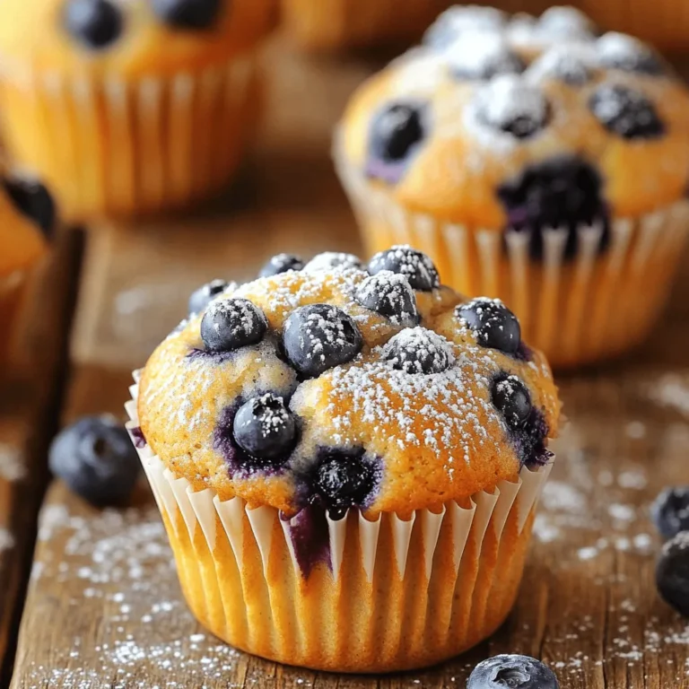 Für diese Muffins brauchen Sie: - 1 Tasse Ricotta-Käse - 1/2 Tasse Kristallzucker - 1/4 Tasse ungesalzene Butter, geschmolzen - 2 große Eier - 1 Teelöffel Vanilleextrakt - Schale von 1 Zitrone - 1 Esslöffel Zitronensaft - 1 1/2 Tassen Weizenmehl (Type 405) - 2 Teelöffel Backpulver - 1/2 Teelöffel Natron - 1/4 Teelöffel Salz - 1 Tasse frische Blaubeeren (oder gefrorene, falls gewünscht) - 1 Esslöffel grober Zucker zum Bestreuen (optional) Diese Zutaten machen die Muffins saftig und geschmackvoll. Ricotta-Käse sorgt für eine zarte Textur. Die Blaubeeren bringen Frische und die Zitrone gibt das besondere Aroma. Die richtigen Messungen sind wichtig für den Erfolg. Zu viel Mehl macht die Muffins trocken. Zu wenig Backpulver lässt sie nicht aufgehen. Ich empfehle, eine Küchenwaage zu benutzen. Das sorgt für Genauigkeit. - 1 Tasse Ricotta-Käse gibt die perfekte Cremigkeit. - 1/2 Tasse Zucker sorgt für die notwendige Süße. - 1 1/2 Tassen Mehl geben den Muffins Struktur. Diese genauen Messungen helfen, die perfekte Konsistenz zu erreichen. Für mehr Geschmack können Sie auch andere Zutaten hinzufügen: - Nüsse wie Mandeln oder Walnüsse für Crunch. - Zimt oder Muskatnuss für ein warmes Aroma. - Wechseln Sie die Blaubeeren gegen Himbeeren oder Erdbeeren. Diese Variationen machen die Muffins noch interessanter. Experimentieren Sie und finden Sie Ihre Lieblingskombination. Heizen Sie Ihren Ofen auf 190°C vor. Das ist wichtig, damit die Muffins gleichmäßig backen. Bereiten Sie ein Muffinblech vor. Legen Sie Papierförmchen hinein oder fetten Sie das Blech leicht mit Kochspray ein. So bleiben die Muffins gut haften. Nehmen Sie eine große Schüssel. Geben Sie den Ricotta-Käse, den Kristallzucker und die geschmolzene Butter hinein. Rühren Sie die Mischung kräftig, bis sie glatt ist. Dann fügen Sie die Eier, den Vanilleextrakt, die Zitronenschale und den Zitronensaft hinzu. Mischen Sie alles gut. So bekommen die Muffins einen frischen Geschmack. In einer anderen Schüssel vermengen Sie das Weizenmehl, das Backpulver, das Natron und das Salz. Mischen Sie alles gut durch. Geben Sie die trockenen Zutaten nun vorsichtig in die feuchte Mischung. Rühren Sie nur so lange, bis alles gerade so vermischt ist. Übermischen Sie den Teig nicht, damit die Muffins fluffig bleiben. Fügen Sie dann die Blaubeeren sanft hinzu. Löffeln Sie den Teig gleichmäßig in die Muffinförmchen. Füllen Sie jedes Förmchen zu etwa zwei Dritteln. Wenn Sie möchten, streuen Sie etwas groben Zucker auf die Muffins. Backen Sie die Muffins für 20 bis 25 Minuten. Sie sind fertig, wenn sie goldbraun sind und ein Zahnstocher sauber herauskommt. Lassen Sie sie fünf Minuten im Blech abkühlen. Danach können Sie die Muffins auf ein Kuchengitter legen, um vollständig abzukühlen. Um luftige Muffins zu machen, ist es wichtig, die Zutaten gut zu mischen. Verwende einen großen Mixer, um den Ricotta-Käse und den Zucker glatt zu rühren. Achte darauf, die trockenen Zutaten nicht zu lange zu mixen. Wenn du sie zu lange rührst, werden die Muffins hart. Faltete die Blaubeeren vorsichtig unter, um sie gleichmäßig zu verteilen. So bleiben sie ganz und saftig. Frische Blaubeeren sind der Schlüssel zu diesen Muffins. Wähle pralle und feste Beeren aus. Sie sollten eine tiefblaue Farbe haben. Überprüfe sie auf Schimmel oder weiche Stellen. Wenn du gefrorene Blaubeeren verwendest, tau sie vorher auf. Trockne sie gut ab, damit der Teig nicht zu feucht wird. Das sorgt für eine bessere Textur. Du kannst diese Muffins leicht anpassen. Füge zum Beispiel etwas Zitronenschale hinzu, um den Geschmack zu verstärken. Nüsse wie Mandeln oder Walnüsse geben einen tollen Crunch. Für eine süßere Note kannst du Schokoladenstückchen einarbeiten. Experimentiere mit verschiedenen Zutaten, um deine Lieblingskombination zu finden. {{image_4}} Wenn du eine vegane Version der Blaubeer-Zitronen-Ricotta-Muffins machen möchtest, ist das einfach. Du kannst den Ricotta-Käse durch pflanzlichen Joghurt ersetzen. Nutze Kokosjoghurt oder einen anderen ungesüßten Joghurt. Für die Eier kannst du einen "Ersatz" verwenden, wie ein Leinsamen- oder Chia-Ei. Mische dafür einen Esslöffel Leinsamenmehl oder Chia-Samen mit drei Esslöffeln Wasser. Lass es fünf Minuten ruhen, bis es gelartig wird. Gefrorene Blaubeeren sind eine tolle Option. Sie sind oft günstiger und immer verfügbar. Du musst sie nicht auftauen, bevor du sie in den Teig gibst. Füge sie einfach direkt hinzu. Das hilft, dass die Muffins nicht zu feucht werden. Achte darauf, sie vorsichtig unterzuheben, damit sie nicht zerdrückt werden und deinen Teig blau färben. Um den Muffins einen besonderen Geschmack zu geben, kannst du zusätzliche Aromen hinzufügen. Eine Prise Zimt passt gut zu den Blaubeeren und der Zitrone. Du kannst auch gehackte Mandeln oder andere Nüsse einfügen. Das gibt den Muffins eine schöne Textur und einen nussigen Geschmack. Experimentiere mit verschiedenen Kombinationen, um deine perfekte Mischung zu finden. Um die Frische deiner Blaubeer-Zitronen-Ricotta-Muffins zu bewahren, lagere sie in einem luftdichten Behälter. Ein Kühlschrank ist ideal, besonders wenn du sie länger aufbewahren möchtest. Vermeide direkte Sonneneinstrahlung, da sie die Muffins austrocknen kann. Wenn du sie frisch halten willst, lege ein Papiertuch in den Behälter. Das hilft, die Feuchtigkeit zu regulieren. Im Kühlschrank bleiben die Muffins etwa 3 bis 5 Tage frisch. Achte darauf, dass sie gut verpackt sind. Nach fünf Tagen könnten sie an Geschmack und Textur verlieren. Wenn du sie länger aufbewahren möchtest, ist das Einfrieren die bessere Option. Um die Muffins einzufrieren, lasse sie zuerst vollständig abkühlen. Wickele jeden Muffin in Frischhaltefolie oder lege sie in einen gefriergeeigneten Behälter. So bleiben sie für bis zu 3 Monate haltbar. Zum Auftauen lege die Muffins einfach bei Zimmertemperatur für ein paar Stunden raus oder erwärme sie kurz in der Mikrowelle. So kannst du jederzeit einen leckeren Muffin genießen! Wenn Sie die Muffins süßer mögen, fügen Sie mehr Zucker hinzu. Erhöhen Sie die Menge an Kristallzucker um 1/4 Tasse. Alternativ verwenden Sie Honig oder Ahornsirup. Diese süßen Zutaten können den Geschmack intensivieren und die Muffins noch leckerer machen. Denken Sie daran, die anderen flüssigen Zutaten leicht anzupassen, um die Konsistenz zu wahren. Muffins gehen oft nicht auf, wenn die Backpulver nicht frisch ist. Überprüfen Sie Ihr Backpulver und Natron auf Haltbarkeit. Auch das Übermixen des Teigs kann das Aufgehen verhindern. Mischen Sie die trockenen Zutaten und die feuchten Zutaten nur, bis sie gerade kombiniert sind. Zu viel Rühren kann die Luftblasen zerstören, die für die fluffige Textur sorgen. Ja, Sie können Ricotta durch Quark oder griechischen Joghurt ersetzen. Beide Optionen geben Feuchtigkeit und eine ähnliche Konsistenz. Achten Sie jedoch darauf, dass der Geschmack leicht variieren kann. Quark hat einen milden Geschmack, während Joghurt eine leichte Säure hat. Experimentieren Sie, um herauszufinden, was Ihnen am besten schmeckt! Diese Anleitung zeigt, wie man Blaubeer-Zitronen-Ricotta-Muffins zubereitet. Wir haben die erforderlichen Zutaten, deren Messungen sowie optionale Variationen betrachtet. Außerdem gab es Tipps für perfekte Muffins und Möglichkeiten zur Lagerung. Experimentiere mit verschiedenen Aromen und Variationen, um deine Muffins individuell zu gestalten. Denke daran, die richtigen Zutaten zu wählen und den Teig gut zu vermischen. So hast du stets luftige und leckere Muffins zur Hand. Viel Spaß beim Backen und Genießen!