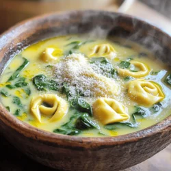 Für diese Suppe brauchst du einige frische und schmackhafte Zutaten. Hier sind die Hauptzutaten: - 1 Esslöffel Olivenöl - 1 mittelgroße Zwiebel, gewürfelt - 3 Knoblauchzehen, fein gehackt - 4 Tassen Gemüsebrühe - 2 Tassen frisch gehackter Spinat - 1 Packung (250 g) frische Käse-Tortellini - 1 Tasse Schlagsahne - 1 Teelöffel getrocknete italienische Gewürzmischung - Salz und Pfeffer nach Geschmack - Frisch geriebener Parmesan zum Servieren Jede dieser Zutaten bringt ihren eigenen Geschmack in die Suppe. Zum Beispiel gibt die Zwiebel der Suppe Süße und Tiefe. Der Knoblauch sorgt für einen tollen Duft. Die Gewürze sind sehr wichtig. Sie bringen das Gericht zum Leben. Die italienische Gewürzmischung ist perfekt für diesen Geschmack. Du kannst auch frische Kräuter wie Basilikum oder Oregano hinzufügen. Salz und Pfeffer sind die grundlegenden Gewürze, um den Geschmack zu verbessern. Wenn du frische Zutaten kaufst, achte auf die Qualität. Wähle eine Zwiebel, die fest und ohne Flecken ist. Der Knoblauch sollte trocken und fest sein. Für den Spinat wähle knackige und grüne Blätter. Frische Tortellini findest du meist im Kühlschrankbereich. Sie sollten nicht austrocknen oder brüchig sein. Achte darauf, dass der Parmesan frisch gerieben ist, um den besten Geschmack zu erhalten. Beginne mit der Zwiebel und dem Knoblauch. Erhitze das Olivenöl in einer Pfanne bei mittlerer Hitze. Füge die gewürfelte Zwiebel hinzu. Dünste sie, bis sie weich ist. Das dauert etwa 5 Minuten. Danach gib den fein gehackten Knoblauch dazu. Dünste ihn für eine weitere Minute, bis er duftet. Diese Schritte bringen viel Geschmack in die Suppe. Übertrage die gedünstete Zwiebel und den Knoblauch in den Slow Cooker. Gieße die Gemüsebrühe hinzu. Füge auch die getrocknete italienische Gewürzmischung hinzu. Schmecke die Mischung mit Salz und Pfeffer ab. Decke den Slow Cooker ab. Koche die Suppe auf niedriger Stufe für 4 Stunden oder auf hoher Stufe für 2 Stunden. So können die Aromen gut ziehen. Nach der Garzeit ist es Zeit für die Tortellini und den Spinat. Füge die frisch gehackten Spinatblätter und die Käse-Tortellini in den Slow Cooker hinzu. Rühre vorsichtig um, um alles zu kombinieren. Setze den Deckel wieder auf den Slow Cooker. Koche für weitere 30 Minuten auf niedriger Stufe. So werden die Tortellini zart und die Suppe cremig. Rühre die Schlagsahne kurz vor dem Servieren ein. Für die beste Suppe solltest du die Zeiten genau einhalten. Koche die Suppe auf niedriger Stufe für 4 Stunden. Bei hoher Stufe sind 2 Stunden genug. Die Tortellini brauchen nur 30 Minuten auf niedriger Stufe. So bleiben sie weich und lecker. Die Gewürze machen den Unterschied. Du kannst die italienische Gewürzmischung nach deinem Geschmack anpassen. Wenn du es würziger magst, füge mehr hinzu. Die Schlagsahne bringt die Cremigkeit. Möchtest du es leichter? Nutze weniger Sahne oder eine pflanzliche Alternative. Die Optik zählt! Serviere die Suppe in großen, schönen Schalen. Streue frisch geriebenen Parmesan darüber. Ein bisschen frischer Basilikum gibt Farbe und Geschmack. Das macht die Suppe einladend und schmackhaft. {{image_4}} Wenn du eine vegetarische Variante der Suppe möchtest, gibt es viele Optionen. Ersetze die Käse-Tortellini durch eine pflanzliche Alternative. Du kannst auch mehr Gemüse hinzufügen. Zucchini, Karotten und Sellerie passen gut dazu. Probiere auch Kichererbsen für zusätzlichen Proteingehalt. Achte darauf, die Brühe ebenfalls vegetarisch auszuwählen. Um den Geschmack zu verbessern, kannst du einige zusätzliche Zutaten hinzufügen. Eine Prise Paprika gibt der Suppe eine angenehme Schärfe. Frische Kräuter wie Basilikum oder Petersilie bringen eine frische Note. Für einen intensiveren Geschmack kannst du auch etwas Parmesan direkt in die Suppe rühren, bevor du sie servierst. Das wird die Cremigkeit erhöhen und die Aromen verstärken. Wenn du auf Kohlenhydrate achtest, kannst du die Tortellini ersetzen. Verwende stattdessen Blumenkohlreis oder Zucchini-Nudeln. Beide Optionen sind leicht und gesund. Du kannst auch mehr Spinat oder andere grüne Gemüse wie Grünkohl hinzufügen. Diese Varianten halten die Suppe lecker und nahrhaft, ohne viele Kohlenhydrate. Um die Suppe frisch zu halten, lasse sie zuerst abkühlen. Fülle die Suppe dann in einen luftdichten Behälter. Du kannst auch Portionen in kleinere Behälter füllen. So bleibt die Suppe einfacher zu erwärmen. Beschrifte den Behälter mit dem Datum. So weißt du immer, wann du die Suppe gemacht hast. Beim Wiedererwärmen kannst du die Suppe in einem Topf auf dem Herd oder in der Mikrowelle erwärmen. Wenn du den Herd benutzt, erhitze die Suppe bei niedriger Hitze. Rühre oft, damit sie nicht anbrennt. Wenn du die Mikrowelle benutzt, erwärme die Suppe in kurzen Intervallen. Rühre nach jeder Minute um, um eine gleichmäßige Erwärmung zu gewährleisten. Im Kühlschrank hält sich die Suppe etwa drei bis vier Tage. Wenn du die Suppe länger aufbewahren möchtest, friere sie ein. Im Gefrierschrank bleibt die Suppe bis zu drei Monate frisch. Achte darauf, dass du die Suppe in einem gefrierfesten Behälter aufbewahrst. So verhinderst du Gefrierbrand und erhältst den besten Geschmack. Ja, du kannst gefrorene Tortellini verwenden. Sie sind praktisch und einfach zu handhaben. Füge sie einfach in den Slow Cooker, wenn die Suppe fast fertig ist. Achte darauf, die Kochzeit leicht zu verlängern. Überprüfe regelmäßig, bis sie zart sind. So sparst du Zeit und Aufwand. Um die Suppe vegan zu machen, ersetze die Käse-Tortellini durch pflanzliche Optionen. Verwende auch Kokosmilch oder Cashewcreme anstelle von Schlagsahne. Achte darauf, dass die Gemüsebrühe vegan ist. So bleibt der Geschmack reichhaltig und cremig, ohne tierische Produkte. Zu dieser Suppe passen viele leckere Beilagen. Ein frisches Baguette oder knuspriges Brot sind ideal, um die Suppe zu genießen. Ein einfacher grüner Salat bringt Frische ins Spiel. Auch geröstetes Gemüse schmeckt toll. Wähle, was dir am besten gefällt! Diese Suppe ist einfach und lecker. Du hast viele Tipps und Schritt-für-Schritt-Anleitungen entdeckt. Wir haben frische Zutaten besprochen und wie du sie auswählst. Die Garzeiten im Slow Cooker sind wichtig, um den besten Geschmack zu bekommen. Du kannst die Suppe auch variieren, um neue Aromen zu entdecken. Vergiss nicht, sie richtig zu lagern. Egal, ob du sie vegan oder mit Tortellini machst, diese Suppe wird dir sicher gefallen. Genieß die Zubereitung und teile sie mit Freunden!