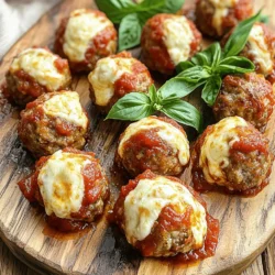 Um köstliche Mozzarella gefüllte Fleischbällchen zu machen, brauchst du einige Hauptzutaten: - 450 g gemahlenes Rindfleisch - 100 g Semmelbrösel - 30 g geriebener Parmesan - 1 großes Ei - 150 g Mozzarella, in kleine Würfel geschnitten Diese Zutaten sind die Basis für saftige, geschmackvolle Fleischbällchen. Das Rindfleisch gibt den Ballen ihre Form. Die Semmelbrösel sorgen für die richtige Konsistenz, während der Parmesan einen tollen Geschmack hinzufügt. Das Ei hilft, alles zusammenzuhalten. Um den Fleischbällchen mehr Geschmack zu verleihen, benötigst du folgende Gewürze: - 1 Teelöffel italienische Gewürzmischung - 1/2 Teelöffel Knoblauchpulver - 1/2 Teelöffel Zwiebelpulver - Salz und Pfeffer nach Geschmack Diese Gewürze geben den Fleischbällchen den perfekten italienischen Flair. Sie machen das Gericht besonders aromatisch. Du kannst mit den Gewürzen experimentieren, um deinen eigenen Geschmack zu finden. Zu den Mozzarella gefüllten Fleischbällchen passen einige Beilagen und Dips sehr gut: - Marinara-Soße (zum Servieren) - Frische Basilikumblätter (zum Garnieren) Die Marinara-Soße ist ideal zum Dippen. Sie ergänzt die Fleischbällchen perfekt. Frische Basilikumblätter bringen Farbe und einen frischen Geschmack ins Spiel. Du kannst auch einen Salat oder knuspriges Brot dazu servieren, um eine vollständige Mahlzeit zu schaffen. Zuerst müssen wir die Fleischbällchen vorbereiten. Nimm eine große Schüssel und gib alle Zutaten hinein: - 450 g gemahlenes Rindfleisch - 100 g Semmelbrösel - 30 g geriebener Parmesan - 1 Teelöffel italienische Gewürzmischung - 1/2 Teelöffel Knoblauchpulver - 1/2 Teelöffel Zwiebelpulver - 1 großes Ei - Salz und Pfeffer nach Geschmack Mische alles gut, bis es eine gleichmäßige Masse ergibt. Ich finde, es ist wichtig, die Masse nicht zu lange zu kneten. So bleiben die Bällchen lockerer und saftiger. Jetzt nimm eine Portion von etwa 1,5 Esslöffeln und forme sie flach in deiner Hand. Lege einen kleinen Käsewürfel in die Mitte. Jetzt forme das Fleisch vorsichtig um den Käse. Achte darauf, dass der Käse gut eingepackt ist. Bevor wir die Fleischbällchen frittieren, heize den Airfryer auf 200 °C vor. Das sorgt dafür, dass die Bällchen gleichmäßig garen und schön knusprig werden. Das Vorheizen ist ein wichtiger Schritt, den viele Leute manchmal übersehen. Ich empfehle, diese Zeit zu nutzen, um deine Arbeitsfläche aufzuräumen. So hast du alles bereit, wenn die Bällchen fertig sind. Jetzt kommen wir zum Frittieren! Sprühe den Korb des Airfryers leicht mit Olivenöl ein. Das hilft, die Bällchen knusprig zu machen. Lege die gefüllten Fleischbällchen in den Korb. Achte darauf, dass sie sich nicht berühren. Das ist wichtig, damit die heiße Luft gut zirkulieren kann und die Bällchen gleichmäßig garen. Frittiere sie für 10 bis 12 Minuten. Sie sind fertig, wenn sie goldbraun sind und eine Innentemperatur von 70 °C erreicht haben. Nach dem Garen lasse die Fleischbällchen ein paar Minuten ruhen. Das gibt dir Zeit, die Marinara-Soße warm zu machen. Diese Soße ist perfekt zum Dippen! Um die richtige Konsistenz deiner Fleischbällchen zu erreichen, ist es wichtig, die Mischung gut zu vermengen. Du solltest die Zutaten gleichmäßig verteilen. Achte darauf, nicht zu fest zu drücken, wenn du die Bällchen formst. So bleiben sie saftig und zart. Wenn du die Mischung zu lange bearbeitest, wird das Fleisch zäh. Die ideale Temperatur für deinen Airfryer ist 200 °C. Diese Temperatur sorgt dafür, dass die Fleischbällchen außen knusprig und innen saftig bleiben. Der Airfryer braucht etwa 3-5 Minuten, um aufzuheizen. Frittier die Bällchen zwischen 10 und 12 Minuten. Überprüfe die Innentemperatur mit einem Thermometer. Es sollten mindestens 70 °C erreicht werden. Serviere die Fleischbällchen auf einer schönen Platte. Du kannst sie mit warmer Marinara-Soße anrichten. Ein paar frische Basilikumblätter machen das Gericht noch schöner. Du kannst die Soße auch direkt über die Bällchen träufeln. So bleibt alles schön saftig. Denke daran, die Bällchen einige Minuten ruhen zu lassen, bevor du sie servierst. {{image_4}} Du kannst mit verschiedenen Käsesorten spielen. Probiere Cheddar für einen scharfen Geschmack. Gouda gibt eine schöne Cremigkeit. Feta bringt eine salzige Note. Diese Optionen machen die Fleischbällchen noch spannender. Achte darauf, dass der Käse gut schmilzt. Für eine vegetarische Option nimm einfach pflanzliche Hackfleischalternativen. Verwende einen veganen Käse, der gut schmilzt. Du kannst auch Zucchini oder Auberginen fein hacken und hinzufügen. Diese Zutaten machen die Mischung saftig und lecker. Die Zubereitung bleibt gleich, so dass du den vollen Genuss hast. Um den Geschmack zu intensivieren, füge frische Kräuter hinzu. Petersilie, Basilikum oder Oregano passen super. Auch ein Spritzer Zitronensaft kann viel bewirken. Experimentiere mit Paprika oder Chili für etwas Schärfe. Denk daran, alle Gewürze gut in die Mischung einzuarbeiten. So wird jedes Bällchen ein Hit! Um deine Air Fryer Mozzarella-Stuffed Meatballs frisch zu halten, lagere sie in einem luftdichten Behälter. Du kannst sie einfach in den Kühlschrank stellen. Wenn du sie länger aufbewahren willst, friere sie ein. Achte darauf, die Fleischbällchen in einer einzelnen Schicht zu lagern, um ein Zusammenkleben zu vermeiden. Wenn du die Fleischbällchen aufwärmen möchtest, nutze den Air Fryer für die besten Ergebnisse. Heize ihn auf 180 °C vor. Lege die Fleischbällchen in den Korb und wärme sie für etwa 5-7 Minuten auf. So bleiben sie knusprig und lecker. Im Kühlschrank halten sich die Fleischbällchen bis zu 3 Tage. Im Gefrierschrank kannst du sie bis zu 3 Monate lagern. Achte darauf, sie gut zu verpacken, um Gefrierbrand zu vermeiden. So hast du immer einen schnellen Snack bereit, wann immer du Lust auf etwas Köstliches hast. Eine Portion enthält etwa vier bis fünf Fleischbällchen. Das ergibt sich aus der Gesamtmenge von 450 g Rindfleisch. Wenn du mehr Gäste hast, kannst du die Menge einfach verdoppeln oder verdreifachen. Ja, du kannst die Fleischbällchen auch im Ofen zubereiten. Heize den Ofen auf 200 °C vor. Lege die Fleischbällchen auf ein Backblech und backe sie etwa 20-25 Minuten. Achte darauf, dass sie goldbraun und durchgegart sind. Verwende ein Fleischthermometer, um sicherzustellen, dass die Innentemperatur 70 °C erreicht. Zu den Fleischbällchen passen viele Beilagen. Hier sind einige Ideen: - Pasta mit Marinara-Soße - Ein frischer Salat - Knuspriges Brot zum Dippen - Reis oder Quinoa für eine gesunde Option Diese Beilagen ergänzen den Geschmack der Fleischbällchen perfekt. Du hast nun alle wichtigen Schritte und Tipps, um leckere Fleischbällchen zu machen. Wir haben die Hauptzutaten, Schritt-für-Schritt-Anleitungen und nützliche Tricks behandelt. Denk daran, dass die Beilagen und Dips deinen Genuss steigern. Ob du die Fleischbällchen im Airfryer oder Ofen zubereitest, hängt von deinem Geschmack ab. Verwende die Aufbewahrungstipps, um sie frisch zu halten. Viel Spaß beim Ausprobieren und genießen!