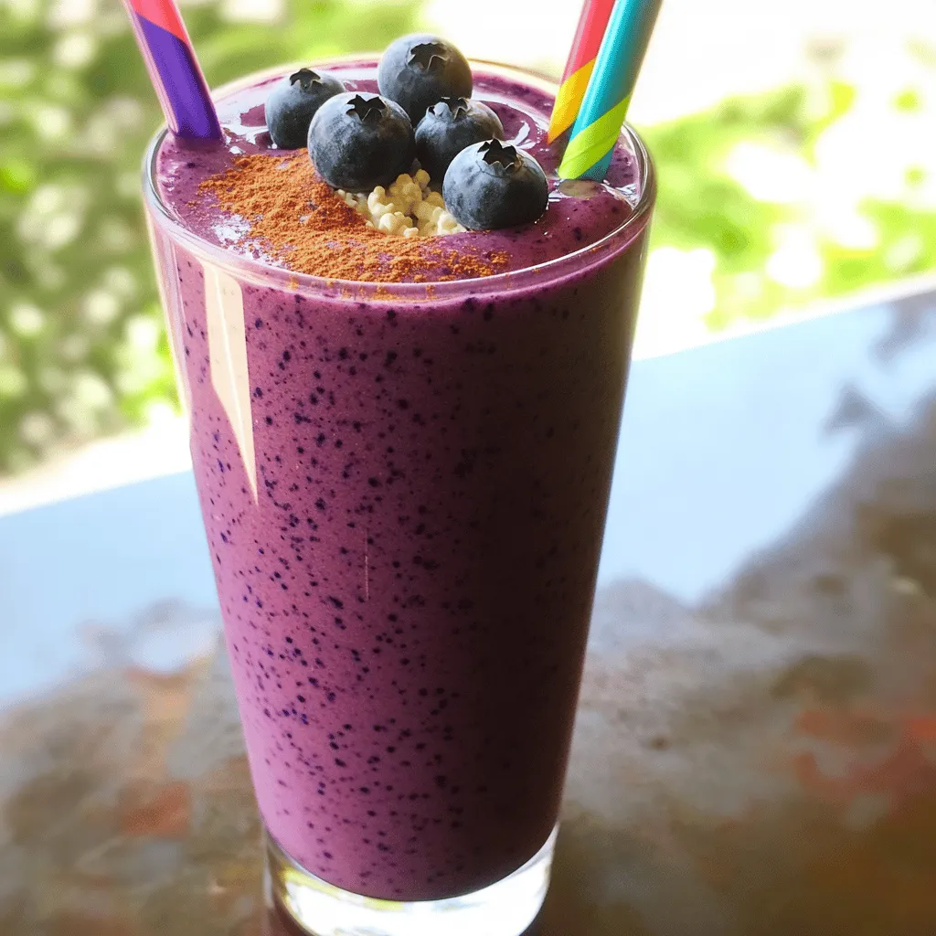 Für einen köstlichen Blueberry Cottage Cheese Smoothie benötigst du: - 1 Tasse frische oder gefrorene Blaubeeren - 1/2 Tasse Hüttenkäse - 1 Banane - 1/2 Tasse Mandelmilch (oder deine bevorzugte Milch) - 1 Esslöffel Honig oder Ahornsirup (optional, für Süße) - 1 Teelöffel Vanilleextrakt - Eine Prise Zimt (optional) - Eiswürfel (wenn du frische Blaubeeren verwendest) Die Maße sind einfach zu verstehen. Wenn du keine Tasse hast, kannst du auch ein Glas nehmen. Eine halbe Tasse entspricht etwa 120 Millilitern. Wenn du keine Mandelmilch magst, probiere Hafer- oder Kokosmilch. Diese Alternativen schmecken ebenfalls gut. Die Zutaten bieten viele Nährstoffe. - Blaubeeren sind reich an Antioxidantien und Vitaminen. - Hüttenkäse liefert viel Protein und Kalzium. - Bananen geben dir Energie und sind eine gute Kaliumquelle. - Mandelmilch hat weniger Kalorien als normale Milch. - Honig oder Ahornsirup bringen natürliche Süße, wenn du es magst. - Vanilleextrakt sorgt für einen feinen Geschmack. - Zimt kann den Blutzucker helfen zu regulieren. Dieser Smoothie ist also nicht nur lecker, sondern auch gesund und nahrhaft! Um den Blueberry Cottage Cheese Smoothie zu machen, brauchen wir frische oder gefrorene Blaubeeren. Ich empfehle, gefrorene Blaubeeren zu nutzen, wenn Sie einen kühlen Smoothie wollen. Wenn Sie frische verwenden, fügen Sie ein paar Eiswürfel hinzu. Sie sollten auch eine Banane bereit haben. Diese macht den Smoothie süß und cremig. Hüttenkäse ist unser Hauptbestandteil. Er fügt eine tolle Textur hinzu und macht den Smoothie gesund. Stellen Sie auch sicher, dass Sie Mandelmilch oder Ihre Lieblingsmilch haben. Wenn Sie es süßer wollen, bereiten Sie Honig oder Ahornsirup vor. Jetzt kommen wir zum Mixen. Beginnen Sie damit, alle Zutaten in den Mixer zu geben. Das sind die Blaubeeren, der Hüttenkäse, die Banane, die Mandelmilch, und die optionale Süße. Fügen Sie auch einen Teelöffel Vanilleextrakt und eine Prise Zimt hinzu, wenn Sie möchten. Mixen Sie alles bei hoher Geschwindigkeit. Achten Sie darauf, dass die Mischung glatt ist. Es sollten keine Klumpen mehr da sein. Wenn Sie den Smoothie probieren, können Sie die Süße anpassen. Wenn er zu wenig süß ist, fügen Sie mehr Honig oder Sirup hinzu. Die Konsistenz ist wichtig. Wenn der Smoothie zu dick ist, fügen Sie etwas mehr Mandelmilch hinzu. Wenn er zu dünn ist, können Sie mehr Hüttenkäse oder eine weitere Banane verwenden. Achten Sie darauf, dass Sie ihn gut mixen, damit alles gleichmäßig vermischt ist. Für die Süße sollten Sie wissen, dass jeder anders mag. Probieren Sie den Smoothie und entscheiden Sie, ob er noch etwas Süße braucht. Genießen Sie ihn frisch, denn dann schmeckt er am besten! Die Wahl des Mixers ist wichtig. Ein starker Mixer macht einen großen Unterschied. Ich empfehle einen Hochleistungsmixer. Diese Mixer mixen Zutaten schnell und gleichmäßig. So wird der Smoothie schön cremig. Wenn Sie einen einfacheren Mixer haben, mixen Sie die Zutaten länger. Sie möchten keine Klumpen vom Hüttenkäse. Ein häufiger Fehler ist, die Zutaten nicht richtig zu schichten. Beginnen Sie mit der Flüssigkeit. Dann fügen Sie die festen Zutaten hinzu. So erleichtern Sie das Mischen. Ein weiterer Fehler ist, zu wenig Flüssigkeit zu verwenden. Wenn der Smoothie zu dick ist, fügen Sie mehr Milch hinzu. Probieren Sie auch, bei frischen Blaubeeren Eiswürfel hinzuzufügen. Das sorgt für eine kühlere, erfrischende Textur. Genießen Sie den Smoothie als Frühstück oder Snack. Er ist perfekt vor oder nach dem Training. Sie können ihn auch als Dessert verwenden. Servieren Sie ihn in einem hohen Glas. Garnieren Sie ihn mit frischen Blaubeeren und Zimt. So sieht er noch besser aus. Wenn Sie den Smoothie im Voraus machen, schütteln Sie ihn vor dem Trinken gut. So bleibt die Konsistenz frisch und lecker. {{image_4}} Es gibt viele leckere Zutaten, die du zu deinem Blueberry Cottage Cheese Smoothie hinzufügen kannst. Hier sind einige Ideen: - Spinat: Füge eine Handvoll frischen Spinat hinzu. Er gibt deinem Smoothie eine grüne Farbe und ist sehr gesund. - Chiasamen: Diese kleinen Samen sind reich an Ballaststoffen. Sie machen deinen Smoothie dicker und sättigender. - Joghurt: Du kannst etwas griechischen Joghurt hinzufügen für mehr Cremigkeit und Protein. - Nüsse: Ein bisschen gemahlene Mandeln oder Walnüsse geben einen tollen Crunch. Wenn du spezielle Diätanforderungen hast, kannst du deinen Smoothie leicht anpassen: - Laktosefrei: Verwende laktosefreien Hüttenkäse oder pflanzlichen Hüttenkäse. - Vegan: Ersetze den Hüttenkäse durch pflanzlichen Joghurt oder Seidentofu. - Zuckerfrei: Lass den Honig oder Sirup weg und nutze reife Banane für natürliche Süße. - Glutenfrei: Alle Zutaten sind glutenfrei, also keine Sorgen hier. Je nach Jahreszeit kannst du frische Zutaten verwenden. Im Sommer sind frische Blaubeeren toll. Im Winter probiere gefrorene Blaubeeren. Du kannst auch andere Früchte verwenden. Hier sind einige Vorschläge: - Erdbeeren: Perfekt im Frühling und Sommer. - Äpfel: Sie geben eine süße Note und sind ganzjährig erhältlich. - Pfirsiche: Diese sind im Sommer frisch und süß. Mit all diesen Variationen wird dein Blueberry Cottage Cheese Smoothie nie langweilig! Um den Blueberry Cottage Cheese Smoothie frisch zu halten, gebe ihn in einen luftdichten Behälter. Achte darauf, dass der Behälter gut verschlossen ist. So bleibt der Smoothie länger lecker. Stelle den Behälter in den Kühlschrank. Der Smoothie bleibt dort bis zu zwei Tage frisch. Rühre ihn vor dem Trinken gut durch. Wenn du den Smoothie länger aufbewahren möchtest, friere ihn ein. Gieße den Smoothie in Eiswürfelformen oder in einen gefrierfesten Behälter. So kannst du Portionen einfach entnehmen. Der Smoothie bleibt im Gefrierfach bis zu drei Monate haltbar. Zum Auftauen lege die Portionen einfach in den Kühlschrank über Nacht. Wenn du Reste hast, genieße sie am besten am nächsten Tag. Mische den Smoothie erneut, um die Konsistenz zu verbessern. Füge bei Bedarf etwas Mandelmilch hinzu, um ihn cremiger zu machen. Du kannst auch frische Blaubeeren oder einen Schuss Honig hinzufügen, um den Geschmack aufzufrischen. So bleibt der Genuss immer hoch! Der beste Zeitpunkt für einen Smoothie ist am Morgen oder nach dem Training. Morgens gibt er dir einen guten Start in den Tag. Nach dem Sport hilft er, die Muskeln zu regenerieren. Du kannst ihn auch als Snack genießen. Er ist leicht und gibt dir Energie. Ja, du kannst viele andere Früchte hinzufügen. Erdbeeren, Himbeeren oder Mango passen gut dazu. Du kannst auch Spinat für zusätzliche Nährstoffe hinzufügen. Experimentiere mit verschiedenen Kombinationen, um deinen persönlichen Favoriten zu finden. Dieser Smoothie hat etwa 300 Kalorien pro Portion. Die genaue Anzahl hängt von den Zutaten ab. Wenn du mehr Honig oder andere Früchte hinzufügst, erhöht sich die Kalorienzahl. Nutze die Kalorieninformation, um deinen Diätplan anzupassen. Dieser Blogpost gibt einen klaren Überblick über die Zutaten und Zubereitung von Smoothies. Wir haben die benötigten Zutaten und Nährstoffe besprochen. Die Schritt-für-Schritt-Anleitung zeigt, wie du den perfekten Smoothie machst. Tipps helfen dir, häufige Fehler zu vermeiden. Variationen ermöglichen dir Anpassungen je nach Vorlieben und Saison. Schließlich haben wir uns mit Lagerung und Haltbarkeit befasst. Experimentiere und finde deine perfekte Mischung. Smoothies sind einfach und lecker, also starte deine Reise in die Welt der gesunden Getränke!