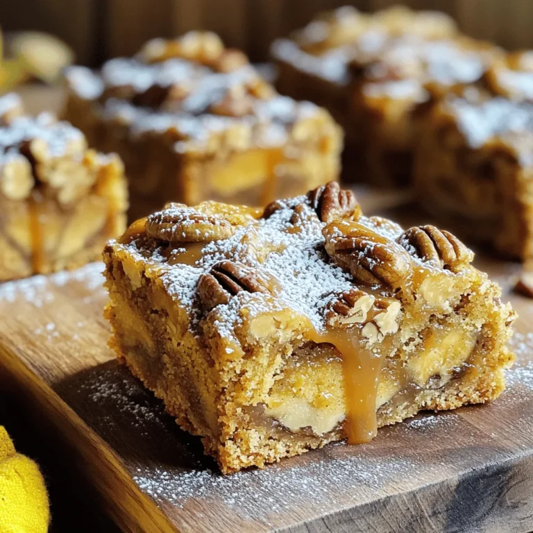 - 3 reife Bananen, gut zerdrückt - 120 ml ungesalzene Butter, geschmolzen - 100 g brauner Zucker, gut gepackt - 50 g Kristallzucker - 2 große Eier - 1 Teelöffel Vanilleextrakt - 125 g Weizenmehl - 1 Teelöffel Backnatron - 1/2 Teelöffel Salz - 75 g gehackte Pekannüsse - 80 ml Karamellsauce (fertig gekauft oder selbstgemacht) Die Mengen sind wichtig für das perfekte Ergebnis. Du kannst die Bananen mit Apfelmus ersetzen, wenn du weniger Zucker willst. Ersetze die Pekannüsse mit Walnüssen, wenn du magst. Verwende glutenfreies Mehl, um eine glutenfreie Variante zu machen. Achte darauf, die Butter durch Kokosöl zu ersetzen, wenn du eine vegane Option suchst. Wähle reife Bananen, denn sie geben dem Teig mehr Süße. Achte darauf, dass die Butter ungesalzen ist, um den Geschmack nicht zu überdecken. Verwende frische Pekannüsse, die gut schmecken. Kaufe hochwertige Karamellsauce, um den Riegeln das gewisse Etwas zu geben. Schau auf das Haltbarkeitsdatum der Zutaten, damit alles frisch bleibt. Heize den Ofen auf 175°C vor. Nimm eine quadratische Backform von 23x23 cm. Fette die Form mit Butter ein oder lege sie mit Backpapier aus. Das erleichtert das Herausnehmen der Riegel später. In einer großen Rührschüssel zerdrücke die drei reifen Bananen gut. Füge die geschmolzene Butter hinzu und verrühre beides, bis die Mischung glatt ist. Danach gib den braunen Zucker und Kristallzucker dazu. Rühre weiter, bis alles gut vermischt ist. Jetzt kommen die zwei großen Eier und der Vanilleextrakt hinein. Mische, bis alles gut integriert ist. Nimm eine separate Schüssel. Vermische das Weizenmehl, Backnatron und Salz gut miteinander. Füge die trockenen Zutaten nach und nach zur Bananenmischung hinzu. Rühre sanft, bis alles gerade so kombiniert ist. Achte darauf, nicht zu viel zu mixen. Hebe die gehackten Pekannüsse vorsichtig unter den Teig. Gieße die Hälfte des Teigs in die vorbereitete Backform. Dann beträufle ihn mit der Hälfte der Karamellsauce. Nimm ein Messer und marmorier die Karamellsauce sanft in den Teig. Gieße den restlichen Teig über die Karamellschicht und träufle die restliche Karamellsauce darauf. Marmorier erneut vorsichtig mit dem Messer. Backe die Riegel für 25-30 Minuten im Ofen. Ein Zahnstocher, der in die Mitte gesteckt wird, sollte sauber herauskommen. Lass die Riegel für 10 Minuten in der Form abkühlen. Danach lege sie auf ein Kuchengitter, um vollständig abzukühlen. Schneide die Riegel, sobald sie kalt sind. Um die perfekte Konsistenz zu erreichen, achte darauf, die Bananen gut zu zerdrücken. Je reifer die Bananen sind, desto feuchter wird der Teig. Verwende auch die richtige Menge Mehl. Zu viel Mehl macht die Riegel trocken. Mische die trockenen Zutaten sanft unter die feuchten Zutaten. So bleibt der Teig luftig. Du kannst die Riegel auf verschiedene Arten aufpeppen. Füge eine Prise Zimt hinzu, um einen warmen Geschmack zu erzielen. Auch gehackte Schokolade oder Trockenfrüchte passen gut. Experimentiere mit verschiedenen Nüssen wie Walnüssen oder Mandeln. Diese kleinen Änderungen machen einen großen Unterschied. Ein häufiger Fehler ist, die Bananen nicht genug zu zerdrücken. Klumpige Bananen führen zu ungleichmäßiger Textur. Vermeide es, den Teig zu übermixen, wenn du die trockenen Zutaten hinzufügst. Das kann die Riegel hart machen. Achte darauf, dass du die Karamellsauce gleichmäßig verteilst, um einen schönen Marmoreffekt zu erzielen. {{image_4}} Wenn Sie keine Pekannüsse mögen, probieren Sie Walnüsse. Sie geben einen tollen Crunch. Sie haben einen etwas anderen Geschmack, sind aber genauso lecker. Hacken Sie sie grob wie die Pekannüsse. Walnüsse sind oft günstiger und leicht zu finden. Bananen sind die Hauptzutat, aber Äpfel sind eine gute Wahl, wenn Sie etwas anderes wollen. Verwenden Sie reife Äpfel, die gut zerdrückt sind. Sie geben Feuchtigkeit und Süße. Schneiden Sie sie in kleine Stücke und mischen Sie sie in den Teig. So bleibt der Riegel saftig und frisch. Für eine glutenfreie Version können Sie Mandelmehl oder Hafermehl verwenden. Diese Mehle sind gesund und geben einen guten Geschmack. Wenn Sie eine vegane Option möchten, ersetzen Sie die Eier durch Apfelmus oder Leinsamen. Dies hilft, die Feuchtigkeit zu bewahren. Achten Sie darauf, auch die Butter durch Kokosöl zu ersetzen. So bleibt der Riegel vegan und lecker. Die Lagerung der Karamell-Pekan-Bananenbrot-Riegel ist einfach. Bewahren Sie sie an einem kühlen, trockenen Ort auf. Ein luftdichter Behälter ist ideal. So bleiben die Riegel frisch und weich. Vermeiden Sie direkte Sonneneinstrahlung, da sie die Riegel austrocknen kann. Wenn Sie die Riegel im Kühlschrank aufbewahren möchten, wickeln Sie sie in Frischhaltefolie. Das hilft, die Feuchtigkeit zu bewahren. Stellen Sie sicher, dass der Behälter gut verschlossen ist. So bleiben die Riegel frisch für eine längere Zeit. Sie können die Riegel auch auf einen Teller legen und mit Folie abdecken. Die Haltbarkeit der Karamell-Pekan-Bananenbrot-Riegel beträgt etwa 5 bis 7 Tage. Im Kühlschrank können sie sogar bis zu zwei Wochen halten. Wenn Sie die Riegel länger aufbewahren möchten, frieren Sie sie ein. Sie können die Riegel bis zu drei Monate im Gefrierfach lagern. Achten Sie darauf, sie in einem gefrierfesten Behälter zu lagern. Die Riegel halten sich gut, wenn Sie sie richtig lagern. Lagern Sie sie in einem luftdichten Behälter. So bleiben sie frisch. Sie können sie bis zu einer Woche im Kühlschrank aufbewahren. Wenn Sie sie gefrieren, halten sie bis zu drei Monate. Ja, das können Sie! Für eine einfache Karamellsauce brauchen Sie nur Zucker und Sahne. Schmelzen Sie den Zucker in einem Topf, bis er goldbraun wird. Fügen Sie dann langsam die Sahne hinzu und rühren Sie gut um. Lassen Sie die Sauce abkühlen, bevor Sie sie verwenden. Die selbstgemachte Sauce schmeckt einfach besser und ist frisch! Falls die Riegel zu trocken sind, kann es an der Backzeit liegen. Überprüfen Sie Ihre Riegel nach 25 Minuten. Wenn sie zu lange backen, trocknen sie aus. Eine andere Möglichkeit ist, etwas mehr Bananen oder Butter hinzuzufügen. Das macht die Riegel saftiger und weicher. Ja, das Einfrieren ist eine tolle Idee! Lassen Sie die Riegel zuerst vollständig abkühlen. Schneiden Sie sie in Portionen und legen Sie sie in einen luftdichten Behälter. So bleiben sie frisch und lecker. Wenn Sie sie essen möchten, auftauen lassen oder kurz in der Mikrowelle erwärmen. Das Rezept für Karamell-Pekan-Bananenbrot-Riegel ist einfach und lecker. Wir haben Zutaten, Zubereitung und Tipps besprochen. Denk daran, die besten Zutaten zu wählen und die Riegel im richtigen Raum zu lagern. Variationen mit Nüssen oder Früchten machen das Rezept spannend. Die FAQs beantworten wichtige Fragen zur Haltbarkeit und Zubereitung. Jetzt bist du bereit, eigene Riegel zu backen. Viel Spaß beim Ausprobieren!