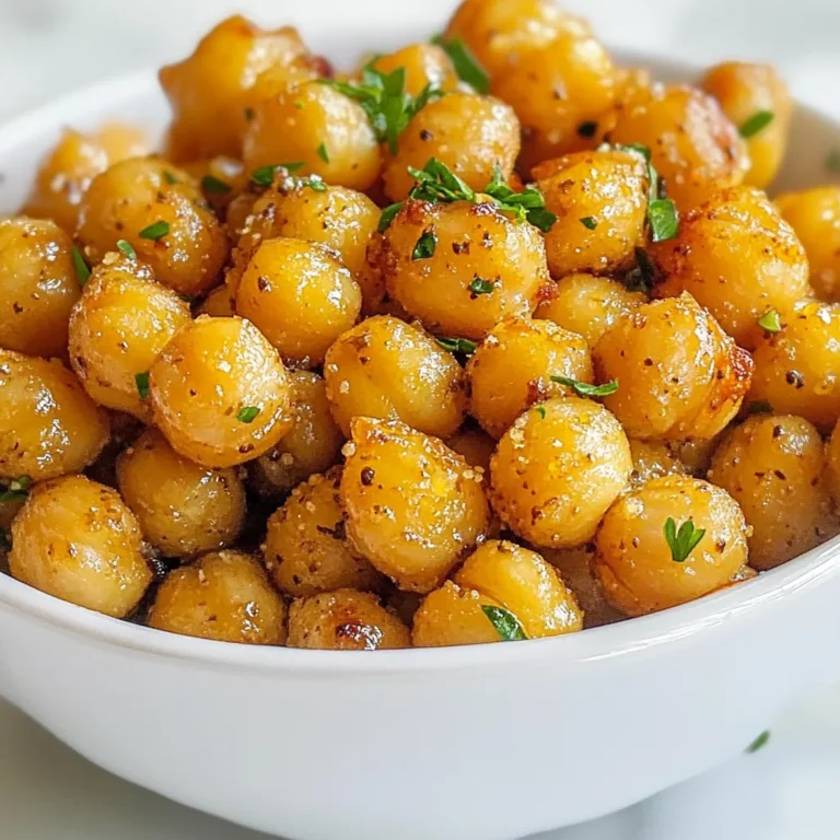 Um Knoblauch Kräuter Geröstete Kichererbsen zuzubereiten, benötigst du folgende Zutaten: - 1 Dose (425 g) Kichererbsen, abgetropft und abgespült - 2 Esslöffel Olivenöl - 4 Knoblauchzehen, fein gehackt - 1 Teelöffel getrockneter Oregano - 1 Teelöffel getrockneter Thymian - 1/2 Teelöffel geräuchertes Paprikapulver - Salz und Pfeffer nach Geschmack - Frische Petersilie, gehackt (zum Garnieren) Diese Zutaten sorgen für einen tollen Geschmack. Die Kichererbsen sind die Basis. Sie sind reich an Protein und Ballaststoffen. Das Olivenöl hilft, die Kichererbsen knusprig zu machen. Knoblauch und Kräuter bringen viel Aroma. Wenn du etwas variieren möchtest, gibt es viele Möglichkeiten. Du kannst frische Kräuter anstelle von getrockneten Kräutern nutzen. Frischer Oregano und Thymian haben einen intensiveren Geschmack. Wenn du keinen geräucherten Paprika hast, kannst du normalen Paprika verwenden. Für einen schärferen Snack füge etwas Cayennepfeffer hinzu. Du kannst auch die Kichererbsen durch andere Hülsenfrüchte ersetzen, wie zum Beispiel Edamame oder Linsen. Achte beim Kauf der Kichererbsen auf die Qualität. Frische Kichererbsen haben einen angenehmen Duft. Wenn du Dosen verwendest, wähle Bio-Optionen ohne Zusatzstoffe. Überprüfe das Haltbarkeitsdatum. Kichererbsen sollten fest und nicht zerdrückt sein. Wenn du trockene Kichererbsen kaufst, weiche sie über Nacht ein. Dies hilft, sie zart zu machen und die Röstdauer zu verkürzen. {{ingredient_image_2}} Heize den Ofen auf 200°C vor. Dies ist wichtig für die perfekte Röstung. Nimm eine Dose Kichererbsen und spüle sie gut ab. Danach tupfe die Kichererbsen mit einem Papiertuch trocken. Dies hilft, die Kichererbsen knusprig zu machen. Feuchtigkeit ist der Feind, wenn es um Rösten geht. In einer großen Schüssel mische die abgetropften Kichererbsen mit 2 Esslöffeln Olivenöl. Füge 4 fein gehackte Knoblauchzehen, 1 Teelöffel Oregano, 1 Teelöffel Thymian und 1/2 Teelöffel geräuchertes Paprikapulver hinzu. Streue Salz und Pfeffer nach Geschmack darüber. Mische alles gut, bis die Kichererbsen gleichmäßig bedeckt sind. So nehmen die Kichererbsen alle Aromen auf. Verteile die gewürzten Kichererbsen gleichmäßig auf einem mit Backpapier ausgelegten Backblech. Röste sie im Ofen für etwa 25-30 Minuten. Schüttle das Blech zur Halbzeit. Dies sorgt dafür, dass die Kichererbsen gleichmäßig garen. Sie sollten goldbraun und knusprig sein. Nach dem Rösten nimm das Blech heraus und garniere die Kichererbsen mit frischer, gehackter Petersilie. Lass sie kurz abkühlen. Jetzt kannst du sie als Snack genießen oder als knusprigen Topping für Salate verwenden. Um die Kichererbsen knusprig zu bekommen, ist die Vorbereitung wichtig. Nach dem Abspülen müssen Sie die Kichererbsen gut abtrocknen. Feuchtigkeit macht sie weich. Nutzen Sie ein Papiertuch, um das Wasser zu entfernen. Ein weiterer Tipp ist, das Backblech mit Backpapier auszulegen. Dies hilft, dass die Kichererbsen gleichmäßig rösten. Achten Sie darauf, dass die Kichererbsen nicht übereinander liegen. So können sie von allen Seiten knusprig werden. Ein häufiger Fehler ist, die Kichererbsen nicht genug zu würzen. Sie sollten genug Olivenöl und Gewürze verwenden. So bekommen sie den besten Geschmack. Ein anderer Fehler ist, die Kichererbsen nicht zu schütteln. Schütteln Sie das Blech nach der Hälfte der Röstenzeit. Dies sorgt dafür, dass sie gleichmäßig garen. Wenn Sie das nicht machen, können sie an einer Seite zu dunkel werden. Die ideale Röstenzeit für Kichererbsen liegt bei 25 bis 30 Minuten. Aber jeder Ofen ist anders. Wenn Ihre Kichererbsen schneller bräunen, sollten Sie die Zeit anpassen. Prüfen Sie sie nach 20 Minuten. Wenn sie goldbraun sind, sind sie bereit. Lassen Sie sie nicht zu lange im Ofen. Sie verlieren sonst ihren guten Biss. Pro Tipps Kichererbsen gut abtrocknen: Stellen Sie sicher, dass die Kichererbsen vor dem Rösten gut abgetrocknet sind, um eine knusprige Textur zu erzielen. Variieren Sie die Gewürze: Experimentieren Sie mit verschiedenen Gewürzen und Kräutern, um neue Geschmacksrichtungen zu entdecken. Zum Beispiel können Sie Kreuzkümmel oder Chili hinzufügen. Backblech schütteln: Schütteln Sie das Backblech während des Röstens, um ein gleichmäßiges Garen und Bräunen der Kichererbsen zu gewährleisten. Servieren Sie sie warm: Genießen Sie die gerösteten Kichererbsen warm, um den besten Geschmack und die beste Textur zu erhalten. Sie können sie auch in Salaten oder Schalen verwenden. {{image_4}} Es gibt viele Möglichkeiten, die Aromen Ihrer Kichererbsen zu verändern. Experimentieren Sie mit verschiedenen Gewürzen und Kräutern, um neue Geschmäcker zu entdecken. Zum Beispiel: - Kreuzkümmel: Er gibt den Kichererbsen eine warme Note. - Chili-Pulver: Für etwas Schärfe und Würze. - Rosmarin: Passt gut zu den anderen Kräutern und bringt einen frischen Geschmack. - Zitronenschale: Fügt eine spritzige Note hinzu. Mischen Sie diese Aromen nach Ihrem Geschmack. Sie können auch frische Kräuter wie Basilikum oder Koriander verwenden. So bleibt es spannend und lecker! Kichererbsen sind sehr vielseitig und passen in viele Diäten. Sie sind perfekt für: - Vegetarier: Kichererbsen sind eine tolle Proteinquelle. - Veganer: Sie bieten viele Nährstoffe ohne tierische Produkte. - Glutenfreie Ernährung: Kichererbsen sind von Natur aus glutenfrei. Egal welche Diät Sie verfolgen, Kichererbsen sind nahrhaft und sättigend. Sie machen jede Mahlzeit besser. Geröstete Kichererbsen sind nicht nur ein Snack. Sie sind auch eine tolle Zutat in vielen Gerichten. Fügen Sie sie zu: - Salaten: Sie bringen Knusprigkeit und Protein in grüne Salate. - Bowl-Gerichte: Kombinieren Sie sie mit Quinoa, Gemüse und einer Sauce. - Wraps: Packen Sie sie in Tortillas mit frischem Gemüse und Hummus. Diese Kichererbsen machen jedes Gericht spannender und gesünder. Lassen Sie Ihrer Kreativität freien Lauf! Um deine knusprigen Kichererbsen frisch zu halten, lagere sie in einem luftdichten Behälter. Ein Glasgefäß ist ideal. Stelle sicher, dass sie ganz abgekühlt sind, bevor du sie hineinlegst. Das hilft, Feuchtigkeit zu vermeiden. Halte den Behälter an einem kühlen, dunklen Ort. Vermeide direkte Sonne oder Hitze, da dies die Kichererbsen weich machen kann. Wenn du Kichererbsen im Kühlschrank aufbewahrst, halten sie etwa drei bis vier Tage. Achte darauf, dass sie in einem luftdichten Behälter sind. Im Gefrierschrank kannst du sie bis zu drei Monate lagern. Friere sie am besten ein, bevor du sie röstest. So bleiben sie frisch und knackig. Um die Kichererbsen wieder knusprig zu machen, heize deinen Ofen auf 180°C vor. Lege die Kichererbsen auf ein Backblech. Röste sie für etwa zehn bis fünfzehn Minuten. So bekommst du den besten Geschmack zurück. Alternativ kannst du sie in einer Pfanne bei mittlerer Hitze kurz anbraten. Achte darauf, sie häufig zu wenden, damit sie gleichmäßig warm werden. Geröstete Kichererbsen sind am besten frisch. Sie bleiben bis zu fünf Tage knusprig, wenn Sie sie in einem luftdichten Behälter aufbewahren. Lagern Sie sie an einem kühlen, trockenen Ort. Wenn sie weich werden, können Sie sie im Ofen kurz aufbacken. So werden sie wieder knusprig. Ja, frische Kichererbsen sind möglich, aber sie müssen zuerst gekocht werden. Frische Kichererbsen benötigen mehr Zeit zur Zubereitung als die Dosenvariante. Kochen Sie sie etwa eine Stunde lang, bis sie weich sind. Danach können Sie sie wie in dem Rezept beschrieben weiterverarbeiten. Kichererbsen sind sehr gesund. Sie sind reich an Ballaststoffen, die die Verdauung fördern. Zudem enthalten sie viel pflanzliches Eiweiß, was gut für den Muskelaufbau ist. Kichererbsen sind auch eine gute Quelle für wichtige Mineralstoffe wie Eisen und Magnesium. Ihr Verzehr kann das Risiko von Herzerkrankungen senken und den Blutzuckerspiegel stabilisieren. Knoblauch Kräuter Geröstete Kichererbsen sind einfach zuzubereiten. Wir haben die besten Zutaten, Tipps zur Zubereitung und Lagerung besprochen. Kichererbsen sind lecker und gesund. Achte auf das Rösten, um die perfekte Knusprigkeit zu erhalten. Variiere die Gewürze, um neue Geschmäcker zu entdecken. Halte sie frisch für viele Tage. Nimm dir die Zeit, diese Snacks zu genießen. Kichererbsen bringen Abwechslung auf deinen Teller. Sie sind vielfältig einsetzbar in vielen Gerichten.