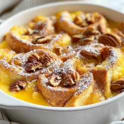 - 2 Dosen gekühlte Zimtschnecken (jeweils 8 Stück) - 6 große Eier - 1 Tasse Milch (Tier- oder Pflanzenmilch) - 1 Teelöffel Vanilleextrakt - 1 Teelöffel gemahlener Zimt - 1/4 Teelöffel Muskatnuss - 1/2 Tasse Ahornsirup (plus extra zum Servieren) - 1/2 Tasse gehackte Pekannüsse (optional) - Puderzucker zum Bestäuben (optional) Die Hauptzutaten sind einfach zu finden. Wenn du keine Zimtschnecken hast, kannst du auch Croissants verwenden. Statt normaler Milch kannst du Mandel- oder Hafermilch nutzen. So passt das Rezept zu deinen Vorlieben. Die Eier sind wichtig für die Struktur. Wenn du keine Eier magst, probiere einen Ei-Ersatz wie Apfelmus oder Leinsamen. Für einen besonderen Geschmack, nutze einen anderen Sirup, wie Honig. Ein guter Mixer hilft, die Eimischung gut zu verrühren. Eine große Auflaufform ist wichtig, damit alles gleichmäßig backt. Du kannst auch einen großen Löffel verwenden, um die Mischung zu verteilen. Wenn du magst, nimm frische Beeren und einen Minzzweig zur Dekoration. {{ingredient_image_2}} Heize deinen Ofen auf 175°C vor. Dabei solltest du eine große Auflaufform nehmen. Fette die Form gut mit Kochspray oder Butter ein. Dies hilft, den Auflauf später leicht herauszunehmen. Öffne die Dosen mit den Zimtschnecken. Schneide jede Rolle in Viertel. Verteile die Stücke gleichmäßig in deiner Auflaufform. Achte darauf, dass sie gut verteilt sind, damit jeder Biss lecker ist. Nimm eine große Schüssel. Verquirle die Eier mit der Milch, Vanilleextrakt, Zimt, Muskatnuss und dem Ahornsirup. Rühre alles gut zusammen, bis die Mischung gut vermischt ist. Diese Mischung macht deinen Auflauf schön cremig. Gieße die Eimischung gleichmäßig über die Zimtschneckenstücke. Achte darauf, dass alle Stücke gut durchtränkt sind. Wenn du magst, streue die gehackten Pekannüsse darüber. Diese geben einen tollen Crunch. Drücke leicht auf die Zimtschneckenstücke. So stellst du sicher, dass sie in der Mischung sind. Backe den Auflauf 25-30 Minuten lang. Er ist fertig, wenn die Oberseite goldbraun und die Eimasse gestockt ist. Lass ihn kurz abkühlen und genieße ihn warm. Um den perfekten Zimtschnecken French Toast Auflauf zu machen, achte auf die Eimischung. Sie sollte gleichmäßig über die Zimtschnecken verteilt sein. So wird jeder Bissen lecker. Lass die Stücke leicht in der Mischung schwimmen. Das sorgt für eine schöne, feuchte Textur. Backe den Auflauf bis die Oberseite goldbraun ist. Ein guter Indikator ist, wenn die Eimasse gestockt ist. Ein häufiger Fehler ist, die Zimtschnecken nicht gleichmäßig zu verteilen. Das führt zu ungleichmäßigem Garen. Achte darauf, dass du die Stücke gleichmäßig in der Form anordnest. Ein weiterer Fehler ist, die Backzeit zu ignorieren. Überprüfe den Auflauf nach 25 Minuten. So kannst du verhindern, dass er zu trocken wird. Wenn du die Glasur zu früh hinzufügst, wird sie zu flüssig. Warte, bis der Auflauf etwas abgekühlt ist. Serviere deinen Auflauf warm auf einem großen Teller. Dekoriere ihn mit frischen Beeren und einem Zweig Minze. Das sieht nicht nur schön aus, sondern gibt auch einen frischen Geschmack. Über den Auflauf kannst du etwas Puderzucker streuen. Das macht ihn noch ansprechender. Vergiss nicht, extra Ahornsirup bereitzustellen, damit jeder nach Belieben nachsüßen kann. Pro Tipps Frische Zimtschnecken: Verwenden Sie frische, gekühlte Zimtschnecken für den besten Geschmack und die beste Textur. Diese sorgen dafür, dass Ihr Auflauf schön aufgeht und die Aromen intensiv sind. Einweichen: Lassen Sie die Zimtschneckenstücke einige Minuten in der Eimischung einweichen, bevor Sie sie in den Ofen geben. So können sie die Flüssigkeit besser aufnehmen und werden saftiger. Variationen: Experimentieren Sie mit verschiedenen Nüssen oder Trockenfrüchten, um Ihrem Auflauf eine persönliche Note zu verleihen. Walnüsse oder getrocknete Cranberries passen ebenfalls hervorragend. Servieren: Servieren Sie den Auflauf mit frischem Obst oder einer Kugel Vanilleeis für einen zusätzlichen Genuss. Dies macht das Gericht noch ansprechender und leckerer. {{image_4}} Es gibt viele Wege, das Rezept gesünder zu gestalten. Du kannst die Zimtschnecken durch Vollkorn- oder proteinreiche Optionen ersetzen. Auch eine Pflanzenmilch wie Mandel- oder Hafermilch ist eine gute Wahl. Verwende Eier aus Freilandhaltung oder Ei-Ersatz, um die Nährstoffe zu verbessern. Anstelle von Zucker kannst du Honig oder Agavendicksaft nehmen. Du kannst das Rezept an deine Region anpassen. In Deutschland sind Äpfel sehr beliebt. Füge gewürfelte Äpfel oder Apfelmus hinzu, um eine fruchtige Note zu bekommen. In der Schweiz könntest du etwas Schokolade hineinmischen. Füge für einen Hauch von Nordafrika etwas Kardamom hinzu. Toppings bringen den Auflauf auf die nächste Stufe. Du kannst frische Beeren oder Bananen verwenden, um etwas Frische hinzuzufügen. Eine Handvoll Nüsse gibt Knusprigkeit. Puderzucker und Ahornsirup sind klassische Toppings. Du kannst auch Joghurt oder Schlagsahne verwenden, um das Ganze cremiger zu machen. Um Reste des Zimtschnecken French Toast Auflaufs gut aufzubewahren, benutze einen luftdichten Behälter. Lasse den Auflauf zuerst auf Raumtemperatur abkühlen. Dann decke ihn ab oder schließe den Behälter. So bleibt der Auflauf frisch und lecker. Du kannst den Auflauf auch einfrieren. Teile ihn in Portionen, um das Auftauen zu erleichtern. Wickele die Portionen in Frischhaltefolie und lege sie in einen gefrierfesten Behälter. Zum Auftauen lege die Portionen über Nacht in den Kühlschrank. Zum Aufwärmen einfach in den Ofen oder die Mikrowelle geben. Im Kühlschrank hält der Auflauf etwa 3 bis 4 Tage. Achte darauf, ihn gut abzudecken, damit er nicht austrocknet. Wenn du etwas länger aufbewahren möchtest, ist das Einfrieren eine gute Option. Die Zubereitung dauert etwa 15 Minuten. Dann backen Sie den Auflauf für 25-30 Minuten. Insgesamt benötigen Sie etwa 50 Minuten bis zum fertigen Gericht. So einfach ist es! Ja, das können Sie! Bereiten Sie den Auflauf am Abend vorher vor. Stellen Sie ihn dann in den Kühlschrank. Am nächsten Morgen backen Sie ihn einfach. Es spart Zeit und macht das Frühstück stressfreier. Ja, dieser Auflauf ist vegetarisch. Er enthält keine Fleischprodukte. Achten Sie nur darauf, pflanzliche Milch zu verwenden, wenn Sie eine vegane Option möchten. Sie können Walnüsse oder Mandeln verwenden. Auch Sonnenblumenkerne sind eine gute Wahl. Sie geben dem Auflauf einen tollen Crunch! Dieser Blogbeitrag zeigt, wie man einen köstlichen Zimtschnecken-Auflauf zubereitet. Wir haben die Zutaten und Optionen für jeden Schritt besprochen. Du hast gelernt, wie man diesen Auflauf perfekt backt und was du bei der Lagerung beachten solltest. Denk daran, dass Variationen mehr Spaß und Geschmack bringen können. Nutze die Tipps, um Fehler zu vermeiden und die besten Ergebnisse zu erzielen. Mit diesen Informationen bist du bereit, dieses Rezept auszuprobieren und zu genießen. Viel Spaß beim Backen!
