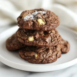 Um köstliche doppelte Schokoladen-Zucchini-Kekse zu backen, brauchst du folgende Hauptzutaten: - 1 Tasse geraspelte Zucchini (etwa 1 mittlere Zucchini) - 1/2 Tasse ungesüßtes Kakaopulver - 1 Tasse Allzweckmehl - 1/2 Teelöffel Backnatron - 1/2 Teelöffel Backpulver - 1/4 Teelöffel Salz - 1/2 Tasse ungesalzene Butter, weich - 1/2 Tasse brauner Zucker, gepackt - 1/4 Tasse Kristallzucker - 1 großes Ei - 1 Teelöffel Vanilleextrakt - 1 Tasse Schokoladenstückchen (halb-süß oder dunkel) Diese Zutaten sorgen für einen tollen Geschmack und eine feuchte Konsistenz. Du kannst auch einige optionale Zutaten hinzufügen, um deine Kekse zu verfeinern: - 1/2 Tasse gehackte Walnüsse oder Pekannüsse Die Nüsse geben den Keksen einen schönen Crunch und mehr Geschmack. Die Hauptzutaten bieten viele Nährstoffe: - Zucchini ist kalorienarm und enthält viele Vitamine. Sie gibt den Keksen Feuchtigkeit. - Kakaopulver liefert Antioxidantien und einen intensiven Schokoladengeschmack. - Vollkornmehl kann verwendet werden, um den Ballaststoffgehalt zu erhöhen. - Butter sorgt für einen reichen Geschmack und eine zarte Textur. Die Kombination dieser Zutaten macht die Kekse nicht nur lecker, sondern auch ein wenig gesünder. Sie sind ein toller Snack für jeden Tag! {{ingredient_image_2}} Um die Zucchini vorzubereiten, nimm eine mittlere Zucchini. Rasple sie mit einer Reibe und lege die geraspelten Stücke in eine Schüssel. Füge eine kleine Prise Salz hinzu und lass sie für etwa 5 Minuten ruhen. Das Salz zieht Wasser aus der Zucchini. Nach 5 Minuten drücke das überschüssige Wasser mit einem Käsetuch oder einem sauberen Küchentuch aus. So bleibt dein Keks-Teig nicht zu nass. In einer separaten Schüssel vermische das Allzweckmehl, ungesüßtes Kakaopulver, Backnatron, Backpulver und Salz. Rühre alles gut um und lege die Mischung beiseite. In einer großen Schüssel schlage die weiche Butter, den braunen Zucker und den Kristallzucker mit einem Handmixer oder einer Küchenmaschine cremig. Das dauert etwa 3 bis 4 Minuten. Füge dann ein großes Ei und einen Teelöffel Vanilleextrakt hinzu. Rühre alles gut, bis es gut vermischt ist. Gib langsam die trockenen Zutaten zu der feuchten Mischung. Rühre vorsichtig, bis alles gerade so vermischt ist. Übermixen vermeide ich, denn das macht die Kekse hart. Jetzt kommt der spannende Teil! Hebe die vorbereitete Zucchini sorgfältig unter den Teig. Danach füge die Schokoladenstückchen und die gehackten Nüsse hinzu, wenn du sie magst. Verwende einen Esslöffel, um Portionen Teig auf die Backbleche zu setzen. Achte darauf, genug Platz zwischen den Keksen zu lassen, damit sie beim Backen nicht zusammenkleben. Backe die Kekse im vorgeheizten Ofen bei 175°C für 10 bis 12 Minuten. Die Kekse sollten fest aussehen, aber in der Mitte noch weich sein. Lass sie für etwa 5 Minuten auf den Backblechen abkühlen und übertrage sie dann auf ein Kuchengitter. Dort können sie vollständig abkühlen. Um die perfekte Konsistenz für deine Kekse zu erreichen, ist es wichtig, die Zucchini gut vorzubereiten. Nach dem Raspeln solltest du die Zucchini mit einer Prise Salz bestreuen und sie für fünf Minuten ruhen lassen. Dies hilft, die Feuchtigkeit zu reduzieren. Danach drücke das überschüssige Wasser mit einem Tuch aus. So bleibt der Teig nicht zu nass, was zu matschigen Keksen führen kann. Ein häufiger Fehler ist das Übermixen des Teigs. Rühre nur so lange, bis die Zutaten gut vermischt sind. Wenn du zu lange rührst, werden die Kekse hart. Achte auch darauf, die Kekse im Ofen nicht zu lange zu backen. Sie sollten in der Mitte noch weich sein, da sie beim Abkühlen fester werden. Wenn du zu viel Zucchini hast, kannst du sie leicht anpassen. Verwende einfach weniger Zucchini im Rezept. Du kannst die restliche Zucchini für andere Rezepte nutzen, wie Zucchini-Pasta oder Zucchini-Brot. Alternativ kannst du die Zucchini auch in einem Salat verwenden. So verschwendest du nichts und genießt gesunde Mahlzeiten. Pro Tips Zucchini richtig vorbereiten: Stelle sicher, dass du die Zucchini gut ausdrückst, um überschüssige Feuchtigkeit zu entfernen. Dies verhindert, dass die Kekse zu feucht und matschig werden. Butter richtig cremen: Achte darauf, die Butter mit den Zuckern lange genug zu schlagen, bis die Mischung leicht und luftig ist. Dies sorgt für eine bessere Textur der Kekse. Backzeit im Auge behalten: Überwache die Kekse während des Backens genau. Sie sollten in der Mitte noch weich erscheinen, da sie beim Abkühlen fester werden. Variationen ausprobieren: Fühle dich frei, verschiedene Nüsse oder Schokoladensorten zu verwenden, um deinen Keksen eine persönliche Note zu verleihen. Auch getrocknete Früchte können eine leckere Ergänzung sein! {{image_4}} Wenn du eine glutenfreie Option suchst, ist dies leicht möglich. Ersetze das Allzweckmehl durch eine glutenfreie Mehlmischung. Achte darauf, dass die Mischung Xanthan oder Guarkernmehl enthält. Diese sorgen für die richtige Bindung. Die Kekse werden trotzdem weich und lecker. Für eine vegane Version kannst du das Ei durch einen Chia-Pudding ersetzen. Mische einen Esslöffel Chiasamen mit drei Esslöffeln Wasser. Lass es etwa fünf Minuten quellen, bis es dick wird. Verwende vegane Butter, um den Teig cremig zu machen. Auch die Schokoladenstückchen sollten vegan sein. So bleibst du ganz pflanzlich! Du möchtest den Keksen mehr Geschmack geben? Füge eine Prise Zimt oder Muskatnuss hinzu. Diese Gewürze passen gut zu Schokolade und Zucchini. Du kannst auch verschiedene Mix-Ins verwenden. Probiere getrocknete Kirschen, Cranberries oder sogar Kokosraspeln. Diese zusätzlichen Zutaten machen die Kekse noch spannender! Um die Doppelte Schokoladen-Zucchini-Kekse frisch zu halten, lagere sie in einem luftdichten Behälter. Achte darauf, dass der Deckel fest schließt. So bleibt die Feuchtigkeit im Keks und er wird nicht trocken. Du kannst auch ein Stück Brot in den Behälter legen. Das hilft, die Kekse weich zu halten. Wenn du Kekse für später aufbewahren möchtest, friere sie einfach ein. Lass die Kekse zuerst auf einem Kuchengitter abkühlen. Dann lege sie in einen Gefrierbeutel. Vergiss nicht, die Luft aus dem Beutel zu drücken. So schützt du die Kekse vor Gefrierbrand. Du kannst die Kekse nach Bedarf entnehmen und bei Raumtemperatur auftauen lassen. Die Kekse halten sich in einem luftdichten Behälter etwa eine Woche. Im Gefrierfach bleiben sie bis zu drei Monate frisch. Wenn du sie länger aufbewahren möchtest, achte darauf, sie gut einzupacken. So bleibt der Geschmack und die Konsistenz erhalten. Die Kekse halten sich gut, wenn du sie richtig lagerst. Sie bleiben bei Raumtemperatur etwa eine Woche frisch. Packe sie in einen luftdichten Behälter, um die Feuchtigkeit zu bewahren. Im Kühlschrank halten sie sich bis zu zwei Wochen. Wenn du die Kekse länger aufbewahren möchtest, friere sie ein. So bleiben sie bis zu drei Monate genießbar. Ja, du kannst die Zucchini ersetzen. Ein guter Ersatz ist Apfelmus. Es macht die Kekse süß und saftig. Du kannst auch geriebene Karotten verwenden. Diese geben einen anderen Geschmack, sind aber ebenfalls lecker. Achte darauf, die Flüssigkeit in der Mischung anzupassen, falls du etwas anderes nutzt. Es gibt einige einfache Wege, die Kekse gesünder zu machen. Du kannst Vollkornmehl anstelle von Allzweckmehl verwenden. Das erhöht die Ballaststoffe. Reduziere den Zucker um ein Viertel, um die Süße zu verringern. Verwende ungesüßte Apfelmus oder Bananenpüree als Zuckerersatz. So werden die Kekse nährstoffreicher und trotzdem lecker. Diese Doppelte Schokoladen-Zucchini-Kekse sind einfach und lecker. Wir haben die besten Zutaten genutzt und die Schritte klar erklärt. Die Tipps helfen dir, Fehler zu vermeiden. Zudem gibt es viele Variationen wie glutenfrei oder vegan. Denke daran, die Kekse richtig zu lagern, damit sie frisch bleiben. Mit diesen Tricks bereitest du die perfekten Kekse zu! Probiere sie aus und genieße jedes Stück.