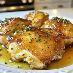 Für Honig-Senf-Hähnchen benötigst du: - 4 Hähnchenschenkel mit Knochen und Haut - 60 ml Honig - 60 ml Dijon-Senf - 30 ml Olivenöl - 2 Knoblauchzehen, fein gehackt - 1 Teelöffel frische Thymianblätter (oder 1/2 Teelöffel getrockneter Thymian) - 1 Teelöffel Paprika - Salz und Pfeffer nach Geschmack - Frische Petersilie, gehackt (zur Garnitur) Wähle Hähnchenschenkel, die frisch aussehen. Achte auf eine rosige Farbe. Die Haut sollte fest und glatt sein. Kaufe am besten Bio-Hähnchen. Diese sind oft saftiger und geschmackvoller. Überprüfe das Haltbarkeitsdatum, um sicherzugehen, dass du frische Ware bekommst. Du kannst Dijon-Senf durch normalen Senf ersetzen, wenn du magst. Honig kann auch durch Ahornsirup ersetzt werden. Wenn du keinen frischen Thymian hast, nutze getrockneten Thymian. Für ein wenig Schärfe füge etwas Cayennepfeffer hinzu. Die Petersilie kannst du durch Frühlingszwiebeln oder Koriander ersetzen. {{ingredient_image_2}} Um die Marinade zu machen, mische einfach folgende Zutaten in einer Schüssel: - 60 ml Honig - 60 ml Dijon-Senf - 30 ml Olivenöl - 2 fein gehackte Knoblauchzehen - 1 Teelöffel frische Thymianblätter - 1 Teelöffel Paprika - Salz und Pfeffer nach Geschmack Rühre alles gut um, bis es eine glatte Mischung ergibt. Diese Marinade sorgt für viel Geschmack und macht das Hähnchen zart. Lege die Hähnchenschenkel in einen großen Plastikbeutel oder eine flache Schale. Gieße die Marinade über die Hähnchenschenkel. Achte darauf, dass das Hähnchen gut umhüllt ist. Schließe den Beutel oder decke die Schale ab. Lass das Hähnchen mindestens eine Stunde im Kühlschrank ziehen. Noch besser ist es, wenn du es über Nacht marinieren lässt. So entfaltet sich der Geschmack. Heize den Ofen auf 200°C vor. Nimm die Hähnchenschenkel aus der Marinade und lege sie mit der Hautseite nach oben auf ein gefettetes Backblech. Bewahre die restliche Marinade auf. Backe die Hähnchenschenkel 35 bis 40 Minuten. Sie sind fertig, wenn die Innentemperatur 75°C erreicht und die Haut goldbraun ist. Nach der Hälfte der Zeit, bestreiche das Hähnchen mit der reservierten Marinade. So bekommst du noch mehr Geschmack. Nimm die Hähnchenschenkel aus dem Ofen und lass sie fünf Minuten ruhen. Vor dem Servieren kannst du sie mit frischer, gehackter Petersilie bestreuen. Fertig ist dein leckeres Honig-Senf-Hähnchen! Um die beste Marinade zu machen, mische Honig und Dijon-Senf. Diese beiden Zutaten geben viel Geschmack. Füge dann Olivenöl hinzu, um die Marinade cremig zu machen. Knoblauch bringt eine tolle Würze. Frischer Thymian sorgt für ein frisches Aroma. Paprika gibt Farbe und einen leichten Kick. Denke daran, mit Salz und Pfeffer abzuschmecken. Lass die Marinade gut vermischen. Du willst, dass alle Zutaten gleichmäßig verteilt sind. Wenn du die Marinade über das Hähnchen gießt, stelle sicher, dass alles gut bedeckt ist. Das hilft, das Hähnchen zart und saftig zu halten. Um zartes Hähnchen zu bekommen, ist Marinieren wichtig. Lass das Hähnchen mindestens eine Stunde marinieren. Noch besser ist es, wenn du es über Nacht im Kühlschrank lässt. So ziehen die Aromen tief ein. Achte beim Backen darauf, dass der Ofen vorgeheizt ist. Backe die Hähnchenschenkel bei 200°C. Dies gibt der Haut eine knusprige Textur. Die Innentemperatur sollte 75°C erreichen. Lass das Hähnchen nach dem Backen fünf Minuten ruhen. So bleibt der Saft im Fleisch. Ein häufiger Fehler ist, das Hähnchen zu kurz zu marinieren. Dadurch fehlt der Geschmack. Ein weiterer Fehler ist, die Marinade nicht zu verwenden. Du kannst die Marinade während des Backens auf das Hähnchen pinseln. So wird es noch schmackhafter. Achte darauf, die Hähnchenschenkel nicht zu überbacken. Wenn sie zu lange im Ofen sind, werden sie trocken. Verwende ein Fleischthermometer, um die Temperatur zu prüfen. Und schließlich, verwende frische Kräuter, wann immer möglich. Sie machen einen großen Unterschied im Geschmack. Pro Tipps Marinieren für mehr Geschmack: Je länger das Hähnchen mariniert, desto intensiver wird der Geschmack. Ideal ist es, die Marinade über Nacht einziehen zu lassen. Knusprige Haut: Um eine knusprige Haut zu erreichen, sollten Sie die Hähnchenschenkel mit der Hautseite nach oben im Ofen garen und die Haut nicht abdecken. Temperatur prüfen: Verwenden Sie ein Fleischthermometer, um sicherzustellen, dass das Hähnchen eine Innentemperatur von 75°C erreicht hat, bevor Sie es servieren. Garnierung für Frische: Frische Petersilie verleiht Ihrem Gericht nicht nur Farbe, sondern auch einen frischen Geschmack. Streuen Sie sie erst kurz vor dem Servieren darüber. {{image_4}} Diese Variante bringt frisches Gemüse ins Spiel. Du kannst einfach Deine Lieblingsgemüse wie Karotten, Zucchini oder Paprika hinzufügen. Schneide das Gemüse in kleine Stücke und lege es zusammen mit den Hähnchenschenkeln auf das Backblech. Das Gemüse nimmt die Aromen der Marinade auf. Es wird zart und lecker! Wenn Du es schärfer magst, füge etwas Cayennepfeffer oder scharfen Senf hinzu. Dies gibt dem Gericht einen Kick, der gut zu den süßen Noten des Honigs passt. Du kannst auch einen Spritzer Limettensaft für zusätzliche Frische verwenden. Diese Variante sorgt für einen aufregenden Kontrast. Grillen bringt einen tollen Geschmack. Marinierte Hähnchenschenkel kannst Du einfach auf den Grill legen. Achte darauf, die Hautseite zuerst zu grillen. So bleibt das Fleisch saftig und die Haut wird schön knusprig. Die Grillzeit beträgt etwa 25 bis 30 Minuten. Wende sie regelmäßig, um ein gleichmäßiges Garen zu gewährleisten. Um die Reste von Honig-Senf-Hähnchen richtig aufzubewahren, lasse das Fleisch zuerst abkühlen. Lege die Hähnchenschenkel dann in einen luftdichten Behälter. Du kannst auch Frischhaltefolie verwenden. So bleibt das Hähnchen frisch und lecker. Achte darauf, dass du die Reste innerhalb von zwei Stunden nach dem Kochen kühlst. Um die Hähnchenschenkel aufzuwärmen, heize den Ofen auf 180°C vor. Lege die Hähnchenschenkel auf ein Backblech und decke sie mit Alufolie ab. Backe sie etwa 15 bis 20 Minuten, bis sie durchwärmt sind. Alternativ kannst du die Hähnchen auch in der Mikrowelle aufwärmen. Stelle sie auf einen mikrowellengeeigneten Teller und erhitze sie in kurzen Intervallen. Achte darauf, dass das Hähnchen gleichmäßig warm wird. Im Kühlschrank halten die Reste etwa drei bis vier Tage. Stelle sicher, dass der Behälter gut verschlossen ist. Wenn du das Hähnchen länger aufbewahren möchtest, kannst du es einfrieren. So bleibt es bis zu drei Monate frisch. Achte darauf, das Hähnchen in Portionen zu verpacken, damit du nur die Menge auftauen kannst, die du brauchst. Das beste Hähnchen für dieses Rezept sind Hähnchenschenkel mit Knochen und Haut. Diese Teile sind saftig und lecker. Die Haut hilft, das Hähnchen beim Kochen knusprig zu machen. Außerdem bleibt das Fleisch zart, wenn du sie brätst. Du kannst auch Hähnchenbrust verwenden, aber sie wird schneller trocken. Daher sind Hähnchenschenkel die bessere Wahl für dieses Gericht. Die Hähnchenschenkel sollten mindestens eine Stunde mariniert werden. So ziehen die Aromen gut ein. Wenn du mehr Zeit hast, marinier sie über Nacht. Das macht das Hähnchen noch geschmackvoller. Achte darauf, die Marinade gleichmäßig zu verteilen. Je länger sie marinieren, desto besser wird der Honig-Senf-Geschmack. Ja, du kannst dieses Rezept auch im Air Fryer zubereiten. Stelle den Air Fryer auf 200°C ein. Lege die marinierten Hähnchenschenkel in den Korb. Achte darauf, dass sie nicht überlappen. Gare die Hähnchen für etwa 25-30 Minuten. Überprüfe die Innentemperatur. Sie sollte 75°C erreichen. So wird das Hähnchen schön knusprig und lecker. In diesem Artikel haben wir alle wichtigen Schritte für leckere Hähnchenschenkel besprochen. Wir haben Zutaten, Marinade und Zubereitung erläutert. Außerdem gab es Tipps, um Fehler zu vermeiden und das Hähnchen zart zu halten. Variationen wie die Grillversion bieten neuen Genuss. Vergiss nicht, die Reste richtig aufzubewahren, damit du sie später genießen kannst. Das richtige Wissen macht das Kochen einfach und macht Spaß. Probiere es aus und werde kreativ in der Küche!