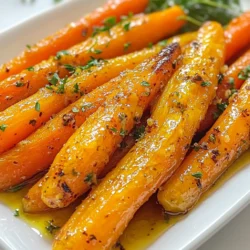 Für dieses Rezept benötigen Sie: - 450 g Babykarotten, geschält - 3 Esslöffel Honig - 2 Esslöffel Olivenöl - 4 Knoblauchzehen, fein gehackt - 1 Teelöffel frische Thymianblätter (oder ½ Teelöffel getrockneter Thymian) - Salz und schwarzer Pfeffer nach Geschmack - 1 Esslöffel Balsamico-Essig (optional) - Frische Petersilie, gehackt (zum Garnieren) Diese Zutaten sind einfach zu finden und perfekt für ein schnelles Gericht. Die Babykarotten sind süß und zart. Honig und Knoblauch geben den Karotten einen tollen Geschmack. Wenn Sie keine Babykarotten haben, können Sie auch große Karotten verwenden. Schneiden Sie sie einfach in gleichmäßige Stücke. Anstelle von Honig können Sie Agavendicksaft nutzen, wenn Sie eine vegane Option wünschen. Für ein zusätzliches Aroma könnten Sie auch Zwiebeln oder Paprika hinzufügen. Das bringt mehr Farbe und Geschmack auf Ihren Teller. Neben Thymian können Sie auch andere Kräuter nutzen. Rosmarin oder Oregano passen gut zu den Karotten. Fügen Sie etwas Chili hinzu, wenn Sie es scharf mögen. Ein Spritzer Zitrone am Ende bringt Frische in das Gericht. Experimentieren Sie mit den Aromen, um Ihre perfekte Mischung zu finden. {{ingredient_image_2}} Zuerst heizen Sie den Ofen auf 200°C vor. Der heiße Ofen hilft, die Karotten schön zu rösten. Nehmen Sie dann eine große Schüssel. In diese Schüssel geben Sie die geschälten Babykarotten. Diese Karotten sind süß und zart. Jetzt machen wir die Honig-Knoblauch-Mischung. Nehmen Sie 3 Esslöffel Honig, 2 Esslöffel Olivenöl und 4 fein gehackte Knoblauchzehen. Fügen Sie 1 Teelöffel frische Thymianblätter, Salz und Pfeffer nach Geschmack hinzu. Wenn Sie Balsamico-Essig mögen, können Sie 1 Esslöffel hinzufügen. Rühren Sie alles gut um, bis es gut vermischt ist. Geben Sie die Karotten in die Honig-Mischung. Wenden Sie sie gut, bis sie gleichmäßig bedeckt sind. Legen Sie die Karotten dann auf ein Backblech mit Backpapier. Achten Sie darauf, dass sie nicht übereinander liegen. Rösten Sie die Karotten 25-30 Minuten. Rühren Sie sie nach 15 Minuten um. So werden sie gleichmäßig gar und karamellisieren an den Rändern. Nach dem Rösten nehmen Sie die Karotten heraus. Lassen Sie sie ein paar Minuten abkühlen und garnieren Sie sie mit frischer, gehackter Petersilie. Um die Karotten perfekt zu karamellisieren, achten Sie auf die Hitze. Ein heißer Ofen ist wichtig. Ich empfehle 200°C. Legen Sie die Karotten in einer einzigen Schicht auf das Backblech. Zu viele Karotten auf einmal führen zu Dampfen, nicht Rösten. Rühren Sie die Karotten nach 15 Minuten um. Das sorgt für gleichmäßige Bräunung. Sie können auch andere Gemüsearten verwenden. Zucchini, Paprika oder Süßkartoffeln passen gut. Schneiden Sie sie in ähnliche Größen wie die Karotten. Die Garzeit kann etwas variieren, also prüfen Sie sie regelmäßig. Experimentieren Sie mit verschiedenen Gemüsen, um neue Geschmäcker zu entdecken. Bewahren Sie die Röstkarotten in einem luftdichten Behälter auf. So bleiben sie frisch, bis zu drei Tage. Wenn Sie sie aufwärmen, nutzen Sie den Ofen. Das sorgt für knusprige Ränder. Mikrowellen trocknen sie oft aus. Fügen Sie etwas Olivenöl hinzu, um den Geschmack zu verbessern. Pro Tipps Karotten gleichmäßig schneiden: Um ein gleichmäßiges Garen zu gewährleisten, sollten alle Karotten gleichmäßig groß geschnitten werden. Dies sorgt dafür, dass sie zur gleichen Zeit garen und perfekt rösten. Honig variieren: Experimentieren Sie mit verschiedenen Honigsorten wie Blütenhonig oder Kastanienhonig, um unterschiedliche Geschmacksnuancen in das Gericht zu bringen. Röstdauer anpassen: Achten Sie darauf, die Röstdauer je nach Größe der Karotten und Ofenleistung anzupassen. Größere Karotten benötigen möglicherweise etwas mehr Zeit, um zart zu werden. Für mehr Geschmack: Fügen Sie vor dem Servieren einige geröstete Nüsse oder Feta-Käse hinzu, um dem Gericht eine zusätzliche Textur und Geschmack zu verleihen. {{image_4}} Eine tolle Variante ist die Zugabe von Balsamico-Essig. Der Essig bringt eine süß-saure Note. Sie geben einfach einen Esslöffel Balsamico in die Honig-Knoblauch-Mischung. Die Karotten erhalten einen zusätzlichen Schwung. Diese Kombination macht das Gericht noch interessanter. Der Balsamico schmeckt auch gut zu den süßen Karotten. Für eine vegane Version können Sie den Honig ersetzen. Verwenden Sie dafür Ahornsirup oder Agavendicksaft. Diese Alternativen sind süß und passen gut zu Karotten. Mischen Sie den Sirup einfach genauso wie den Honig in die Mischung. So bleibt der Geschmack lecker und die Textur gleich. Vegane Honig-Knoblauch-Röstkarotten sind einfach köstlich. Um den Karotten mehr Textur zu geben, fügen Sie Nüsse oder Samen hinzu. Walnüsse, Mandeln oder Sonnenblumenkerne sind gute Optionen. Hacken Sie die Nüsse grob und streuen Sie sie über die Karotten vor dem Röstvorgang. Sie werden beim Rösten knusprig und verleihen dem Gericht einen tollen Crunch. Diese Variation macht die Röstkarotten noch spannender. Um Reste der Honig-Knoblauch-Röstkarotten aufzubewahren, lassen Sie sie zuerst abkühlen. Dann legen Sie die Karotten in einen luftdichten Behälter. Verwenden Sie einen Behälter, der gut schließt. So bleibt der Geschmack frisch. Stellen Sie sicher, dass die Karotten nicht zu lange bei Raumtemperatur stehen. Die Röstkarotten halten sich im Kühlschrank etwa 3 bis 5 Tage. Sie sollten in einem luftdichten Behälter aufbewahrt werden. Wenn Sie die Karotten länger lagern möchten, können Sie sie auch einfrieren. Im Gefrierfach sind sie bis zu 3 Monate haltbar. Achten Sie darauf, die Karotten gut zu verpacken, um Gefrierbrand zu vermeiden. Um die Röstkarotten wieder aufzuwärmen, gibt es verschiedene Methoden. Die einfachste Methode ist die Mikrowelle. Legen Sie die Karotten in eine mikrowellengeeignete Schüssel und decken Sie sie ab. Erwärmen Sie sie in kurzen Intervallen, bis sie warm sind. Eine andere Methode ist das Aufwärmen im Ofen. Heizen Sie den Ofen auf 180°C vor. Legen Sie die Karotten auf ein Backblech und erwärmen Sie sie etwa 10 Minuten. So bleiben sie knusprig und lecker. Die Zubereitung der Honig-Knoblauch-Röstkarotten dauert insgesamt etwa 40 Minuten. - 10 Minuten für die Vorbereitung. - 25 bis 30 Minuten für das Rösten im Ofen. Das ist eine schnelle und einfache Beilage für jedes Gericht. Ja, du kannst andere Karottensorten verwenden. Hier sind einige Optionen: - Große Karotten, die du schneidest. - Babykarotten, die sehr zart sind. - Karotten mit verschiedenen Farben für mehr Spaß. Die Kochzeit kann sich leicht ändern, je nach Größe der Karotten. Honig-Knoblauch-Röstkarotten passen gut zu vielen Gerichten. Hier sind einige Ideen: - Gegrilltes Huhn oder Fisch. - Quinoa oder Reisgerichte. - Eine bunte Gemüsesuppe. Die süßen und herzhaften Aromen ergänzen viele Speisen. Honig-Knoblauch-Röstkarotten sind eine einfache und schmackhafte Beilage. Wir haben die Hauptzutaten, Zubereitungsschritte und Tipps zur perfekten Karottengestaltung behandelt. Anpassen ist leicht, ob mit anderen Gemüsesorten oder neuen Gewürzen. Reste lassen sich gut aufbewahren und wieder aufwärmen. Diese Karotten gefallen dir bestimmt und bringen Freude in deine Küche. Probiere es aus, und du wirst nie zurückblicken. Einfach lecker!