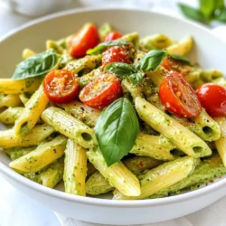 Um die cremige Avocado-Pasta zuzubereiten, benötigst du folgende Zutaten: - 2 reife Avocados, entsteint und geschält - 2 Tassen gekochte Pasta (Penne oder Spaghetti sind ideal) - 2 Esslöffel Zitronensaft - 1 Knoblauchzehe, fein gehackt - 1/4 Tasse frische Basilikumblätter - 1/4 Tasse geriebener Parmesan (oder Hefeflocken für eine vegane Variante) - 1/2 Teelöffel Salz - 1/4 Teelöffel schwarzer Pfeffer - 1/4 Tasse Olivenöl - optionale Toppings: Kirschtomaten, zusätzliches Basilikum und rote Paprikaflocken Wähle Avocados, die reif sind. Sie sollten leicht weich sein, wenn du sie drückst. Achte darauf, dass die Haut unbeschädigt ist. Eine dunkle Farbe zeigt oft, dass die Avocado reif ist. Wenn du noch Zeit hast, kaufe grüne Avocados. Lass sie bei Raumtemperatur reifen. Um deiner Pasta noch mehr Geschmack zu geben, kannst du einige Toppings hinzufügen. Kirschtomaten bringen Frische und Süße. Zusätzliches Basilikum verstärkt den Kräutergeschmack. Rote Paprikaflocken geben der Pasta eine leichte Schärfe. Experimentiere mit diesen Toppings, um deine perfekte Kombination zu finden! {{ingredient_image_2}} Zuerst brauchst du zwei reife Avocados. Schneide sie auf und entferne die Kerne. Schäl die Avocados und lege das Fruchtfleisch in eine Schüssel. Du brauchst auch eine Knoblauchzehe. Hacke diese fein. Bereite außerdem die frischen Basilikumblätter vor und reibe den Parmesan, falls du ihn verwendest. Vergiss nicht den Zitronensaft, das Salz und den Pfeffer. Koche auch die Pasta, bis sie al dente ist. Gib die Avocados, den Zitronensaft, den gehackten Knoblauch, die Basilikumblätter, den Parmesan, das Salz und den Pfeffer in eine Küchenmaschine. Mixe die Zutaten, bis die Mischung glatt ist. Bei Bedarf kratze die Seiten der Schüssel ab. Lass die Maschine weiter laufen und gieße langsam das Olivenöl hinzu. Sollte die Sauce zu dick sein, füge einen Esslöffel Wasser hinzu. Mische weiter, bis die Sauce cremig und gut verbunden ist. Nimm eine große Schüssel und gib die gekochte Pasta hinein. Füge dann die cremige Avocado-Sauce hinzu. Tossiere die Pasta, bis sie gleichmäßig bedeckt ist. Du kannst die Pasta sofort servieren. Garniere sie nach Wunsch mit Kirschtomaten, frischen Basilikumblättern und einer Prise roter Paprikaflocken. Um die perfekte cremige Konsistenz zu erreichen, brauchen Sie reife Avocados. Diese sollten sanft drücken, aber nicht matschig sein. Wenn die Avocados zu fest sind, wird die Sauce nicht cremig. Eine Küchenmaschine ist hier Ihr bester Freund. Mischen Sie alle Zutaten gut. Wenn die Sauce zu dick ist, fügen Sie einen Esslöffel Wasser hinzu. Das macht die Sauce geschmeidig und leicht. Sie können die Aromen ganz nach Ihrem Geschmack anpassen. Fügen Sie mehr Zitronensaft für zusätzliche Frische hinzu. Wenn Sie es schärfer mögen, können Sie mehr Knoblauch oder rote Paprikaflocken verwenden. Frische Kräuter wie Petersilie oder Koriander geben einen besonderen Kick. Experimentieren Sie mit verschiedenen Käsesorten. Feta oder Ziegenkäse sind tolle Alternativen zum Parmesan. Ein häufiger Fehler ist die Verwendung von unreifen Avocados. Diese geben keinen guten Geschmack und die Sauce bleibt stückig. Ein anderer Fehler ist das Übermixen der Sauce. Übermixen macht die Sauce dünner und weniger cremig. Achten Sie darauf, die Pasta nicht zu lange zu kochen. Sie sollte al dente sein, damit sie gut mit der Sauce harmoniert. Pro Tipps Avocado-Reife prüfen: Wählen Sie reife Avocados, die leicht auf Druck nachgeben, um die beste Cremigkeit in Ihrer Sauce zu erzielen. Wasser für die Konsistenz: Fügen Sie nach Bedarf Esslöffel für Esslöffel Wasser hinzu, um die Sauce an Ihre gewünschte Cremigkeit anzupassen. Frische Kräuter verwenden: Verwenden Sie frisches Basilikum für das beste Aroma; getrocknete Kräuter können den Geschmack beeinträchtigen. Kombination mit anderen Zutaten: Experimentieren Sie mit weiteren Toppings wie geröstetem Gemüse oder Nüssen für zusätzliche Textur und Geschmack. {{image_4}} Wenn du die cremige Avocado-Pasta vegan machen möchtest, ist das ganz einfach. Du kannst den Parmesan durch Hefeflocken ersetzen. Hefeflocken geben einen nussigen Geschmack und sind reich an Nährstoffen. Achte darauf, auch die Kirschtomaten frisch zu verwenden. Sie sind perfekt für eine vegane Version. Die Grundsauce ist schon lecker, aber du kannst sie noch aufpeppen. Füge ein paar geröstete Pinienkerne hinzu, um einen knackigen Biss zu bekommen. Auch etwas Spinat kann eine tolle Ergänzung sein. Es gibt deinem Gericht Farbe und mehr Nährstoffe. Experimentiere mit getrockneten Kräutern wie Oregano oder Thymian für einen neuen Geschmack. Wenn du Gluten vermeiden möchtest, gibt es viele gute Alternativen. Reisnudeln oder Kichererbsenpasta sind tolle Optionen. Diese Sorten sind oft reich an Eiweiß und Ballaststoffen. Achte darauf, die Kochzeiten zu beachten, da sie sich von Weizenpasta unterscheiden. So bleibt deine Pasta immer perfekt al dente. Um die Avocado-Pasta frisch zu halten, lagere sie in einem luftdichten Behälter. Dies verhindert, dass Luft die Sauce erreicht. Du kannst auch etwas Zitronensaft obenauf geben. Dies hilft, die Farbe zu bewahren und den Geschmack zu erhalten. Halte die Pasta im Kühlschrank, um die Frische zu verlängern. Avocados neigen dazu, schnell braun zu werden. Um dies zu vermeiden, gib etwas Zitronensaft hinzu, wenn du die Avocado schneidest. Der Zitronensaft schützt die Avocado und hält sie frisch. Lagere die Avocado-Pasta immer in einem luftdichten Behälter. Das schützt sie vor Luft und Licht. Reste der Avocado-Pasta bleiben im Kühlschrank etwa 2 bis 3 Tage frisch. Achte darauf, die Pasta gut abzudecken. Wenn du die Reste aufwärmst, füge einen kleinen Spritzer Wasser hinzu. Dies hilft, die Cremigkeit wiederherzustellen. Vermeide es, die Pasta mehrmals aufzuwärmen, um die Qualität zu erhalten. Cremige Avocado-Pasta ist sehr gesund. Avocados sind reich an gesunden Fetten. Diese Fette unterstützen das Herz und senken den Cholesterinspiegel. Außerdem enthalten sie viele Vitamine, wie Vitamin E und K. Die Pasta liefert Energie durch Kohlenhydrate. Wenn Sie Vollkornpasta nutzen, bekommen Sie auch Ballaststoffe. Diese helfen bei der Verdauung und lassen Sie länger satt fühlen. Ja, Sie können die Pasta im Voraus zubereiten. Kochen Sie die Pasta und bereiten Sie die Sauce. Lagern Sie beides getrennt im Kühlschrank. Mischen Sie die Sauce erst kurz vor dem Servieren mit der Pasta. So bleibt die Sauce frisch und cremig. Wenn Sie die Sauce im Voraus machen, kann sie sich bräunen. Ein Spritzer Zitronensaft hilft, die Farbe zu bewahren. Zu cremiger Avocado-Pasta passen viele Beilagen gut. Ein einfacher grüner Salat bringt Frische. Gegrilltes Gemüse ergänzt die Aromen gut. Sie können auch knuspriges Brot dazu servieren, um die Sauce aufzutunken. Für eine leichtere Mahlzeit sind gedämpfte Brokkoli oder Spargel eine tolle Wahl. Experimentieren Sie mit verschiedenen Beilagen, um Ihr Essen zu variieren! Die cremige Avocado-Pasta ist einfach und lecker. Wir haben die besten Zutaten, Tipps und Rezepte besprochen. Wählen Sie reife Avocados für den besten Geschmack. Die Sauce herzustellen ist leicht, und das Mischen ist schnell. Fehler lassen sich mit den richtigen Tricks vermeiden. Variieren Sie die Zutaten für mehr Persönlichkeit. Lagern Sie Reste richtig, um Frische zu erhalten. Mit diesen Tipps machen Sie jede Woche ein gesundes Gericht. Probieren Sie es aus und genießen Sie Ihre kreative Pasta!