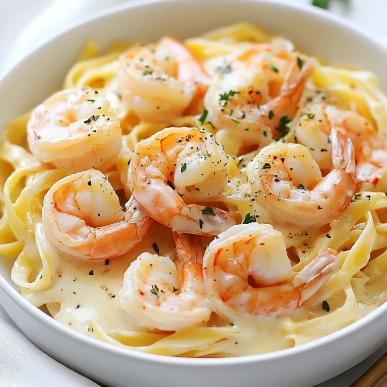 - 225 g Fettuccine-Nudeln - 450 g große Garnelen, geschält und entdarmt - 2 Esslöffel Cajun-Gewürzmischung - 2 Esslöffel Olivenöl - 3 Knoblauchzehen, fein gehackt - 240 ml Schlagsahne - 100 g frisch geriebener Parmesan - 1 Esslöffel Butter - Salz und Pfeffer nach Geschmack - Frische Petersilie, gehackt (zum Garnieren) Die Hauptzutaten sind einfach und schnell zu finden. Fettuccine-Nudeln geben dem Gericht eine tolle Basis. Garnelen sind zart und voller Geschmack. Die Cajun-Gewürzmischung bringt die richtige Würze. Für zusätzliche Aromen nutzen wir Olivenöl und frischen Knoblauch. Schlagsahne macht die Sauce cremig. Parmesan sorgt für einen herzhaften Geschmack. Butter rundet das Ganze ab. Frische Petersilie bringt Farbe und Frische auf den Teller. Jede Zutat spielt eine wichtige Rolle. So ergibt sich ein schnelles und köstliches Gericht, das jeden begeistert. Die Kombination dieser Zutaten macht Cajun Shrimp Alfredo zu einem echten Genuss. {{ingredient_image_2}} - Zuerst bringst du einen großen Topf mit Wasser zum Kochen. - Füge reichlich Salz hinzu, damit die Pasta gut schmeckt. - Gib die Fettuccine-Nudeln ins Wasser und koche sie bis sie al dente sind. - Das dauert etwa 8 bis 10 Minuten. - Gieße die Nudeln ab und stelle sie beiseite. - Nimm die geschälten und entdarmten Garnelen. - Gib sie in eine Schüssel. - Streue die Cajun-Gewürzmischung darüber und vermenge alles gut. - Erhitze in einer großen Pfanne das Olivenöl bei mittlerer bis hoher Hitze. - Füge die gewürzten Garnelen hinzu, wenn das Öl heiß ist. - Brate die Garnelen für 2 bis 3 Minuten pro Seite. - Sie sind fertig, wenn sie rosa und durchgegart sind. - Nimm die Garnelen aus der Pfanne und lege sie beiseite. - Reduziere die Hitze in der Pfanne auf mittlere Stufe. - Gib die Butter hinein und lass sie schmelzen. - Füge die gehackten Knoblauchzehen hinzu und brate sie für 30 Sekunden an. - Gieße die Schlagsahne langsam in die Pfanne. - Rühre ständig, bis die Sauce sanft köchelt. - Füge den geriebenen Parmesan hinzu und rühre weiter. - Schmecke die Sauce mit Salz und Pfeffer ab. - Gib die gekochten Fettuccine und die Garnelen in die Sauce. - Mische alles gut, sodass die Nudeln und Garnelen gleichmäßig bedeckt sind. - Erhitze alles für weitere 2 Minuten. - Richte das Gericht auf Tellern an und garniere es mit frisch gehackter Petersilie. - Garzeit beachten: Garnele sollte 2-3 Minuten pro Seite braten. Sie sind fertig, wenn sie rosa sind. - Gewürzmischung anpassen: Der Geschmack kann variieren. Mehr Cajun-Gewürz macht es würziger. - Tipps für die Konsistenz: Rühre die Sahne langsam ein. So bleibt die Sauce schön cremig. - Verwendung von frischem Käse: Frisch geriebener Parmesan schmilzt besser. Der Geschmack wird intensiver und aromatischer. - Serviervorschläge: Serviere die Pasta in tiefen Tellern. Das sieht schön aus und hält die Sauce. - Beilagenideen: Ein frischer grüner Salat passt gut dazu. Knuspriges Brot ergänzt das Gericht perfekt. Pro Tipps Garnelen richtig würzen: Stellen Sie sicher, dass die Garnelen gleichmäßig mit der Cajun-Gewürzmischung bedeckt sind, um den besten Geschmack zu erzielen. Sahne nicht überkochen: Achten Sie darauf, die Sahne nur sanft köcheln zu lassen, um eine cremige Konsistenz zu erhalten, ohne dass sie gerinnt. Parmesan frisch reiben: Verwenden Sie frisch geriebenen Parmesan für einen intensiveren Geschmack und eine bessere Schmelze in der Sauce. Pasta al dente kochen: Kochen Sie die Fettuccine bis sie al dente sind, damit sie in der Sauce nicht zu weich werden. {{image_4}} Fügen Sie Gemüse hinzu, um mehr Geschmack zu bekommen. Zucchini oder Paprika sind großartige Optionen. Diese Gemüse geben Farbe und Nährstoffe. Schneiden Sie sie einfach in kleine Stücke. Braten Sie sie kurz mit den Garnelen an. So schmecken sie frisch und lecker. Wenn Sie keine Garnelen mögen, probieren Sie Hühnchen. Hühnchen passt gut zu dieser Sauce. Sie können auch Tofu für eine vegetarische Option verwenden. Das Hühnchen sollte gewürzt werden, wie die Garnelen. So bleibt der Cajun-Geschmack stark. Für eine glutenfreie Version verwenden Sie glutenfreie Nudeln. Es gibt viele gute Marken auf dem Markt. Diese Nudeln schmecken oft sehr gut. Kochen Sie sie wie normale Fettuccine. So bleibt das Gericht lecker für alle. Bewahre die Reste in einem luftdichten Behälter auf. Stelle sicher, dass der Behälter gut schließt. Lagere die Reste im Kühlschrank. So bleiben die Aromen frisch. Es gibt verschiedene Methoden, um Cajun Shrimp Alfredo aufzuwärmen: - Mikrowelle: Stelle die Portion in eine mikrowellengeeignete Schüssel. Decke sie ab und erhitze sie für 1-2 Minuten. Rühre zwischendurch um. - Pfanne: Erwärme die Reste in einer Pfanne bei mittlerer Hitze. Füge einen Spritzer Sahne oder Wasser hinzu. Dies hilft, die Sauce cremig zu halten. - Backofen: Heize den Ofen auf 180 Grad vor. Lege die Reste in eine Auflaufform. Decke sie mit Folie ab und erwärme sie für 15-20 Minuten. Cajun Shrimp Alfredo bleibt im Kühlschrank frisch für 3 bis 4 Tage. Achte darauf, die Reste gut abzudecken. Wenn die Reste anfangen, seltsam zu riechen oder zu schmecken, entsorge sie besser. Cajun-Gewürz ist eine Mischung aus verschiedenen Gewürzen. Es enthält oft Paprika, Pfeffer, Knoblauchpulver und Zwiebelpulver. Manchmal fügt man auch Oregano und Thymian hinzu. Dieses Gewürz bringt einen tollen Geschmack und würzige Noten. Du kannst es in vielen Gerichten verwenden, besonders in Meeresfrüchten und Hühnchen. Ja, du kannst die Sahne ersetzen. Eine gute Option ist Kokosmilch. Sie gibt einen leichten Geschmack. Eine andere Wahl sind Cashew-Creme oder Mandelmilch. Diese Alternativen sind leichter und vegan. Die Konsistenz könnte etwas anders sein, aber der Geschmack bleibt gut. Cajun Shrimp Alfredo hat einen milden bis mittleren Schärfegrad. Der Schärfegrad hängt von der verwendeten Gewürzmischung ab. Du kannst die Menge an Cajun-Gewürz anpassen, um es milder zu machen. Wenn du mehr Schärfe magst, füge etwas Cayennepfeffer hinzu. So kannst du es nach deinem Geschmack gestalten. Fettuccine mit Garnelen in Cajun-Sauce ist einfach lecker und macht Spaß. Wir haben die Hauptzutaten geklärt, von Nudeln über Garnelen bis hin zur würzigen Mischung. Ich habe die Schritte erklärt, um die perfekt cremige Sauce zuzubereiten. Tipps helfen, die Garnelen und Sauce zu verbessern. Variationen zeigen, dass du kreativ sein kannst, selbst bei der Lagerung und Wiedererwärmung. Probiere es einfach aus und genieße dein Gericht!