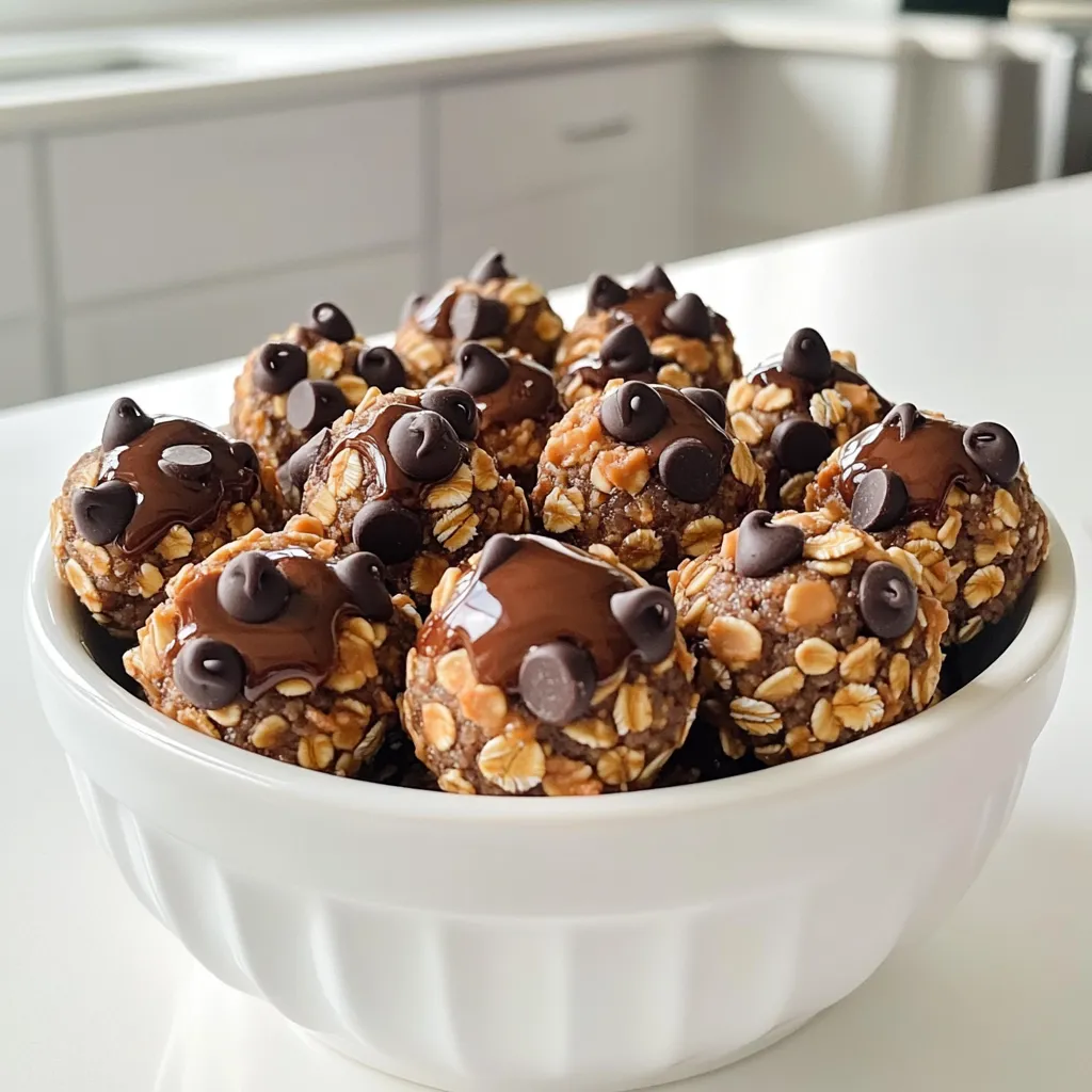 Die Hauptzutaten sind einfach und gesund. Hier ist, was du brauchst: - 1 Tasse Haferflocken - 1/2 Tasse natürliche Erdnussbutter - 1/4 Tasse Honig oder Ahornsirup - 1/4 Tasse Schokoladen-Proteinpulver - 1/4 Tasse Mini-Schokoladenstückchen - 1/4 Tasse gemahlene Leinsamen - Eine Prise Salz - Optional: 1/2 Teelöffel Vanilleextrakt Diese Zutaten geben den Bällchen ihren tollen Geschmack und die nötige Energie. Die Haferflocken sorgen für Ballaststoffe. Die Erdnussbutter liefert gesunde Fette und einen nussigen Geschmack. Das Proteinpulver hilft, die Bällchen proteinreich zu machen. Du kannst Honig oder Ahornsirup verwenden. Honig hat einen süßen, blumigen Geschmack. Er wird oft als natürlicher Süßstoff genutzt. Ahornsirup hat einen tiefen, kräftigen Geschmack. Er passt gut zu den Nüssen. Beide sind gesund, aber Honig ist süßer. Wenn du vegan bist, wähle Ahornsirup. Er ist eine großartige Alternative. Beide Süßstoffe machen die Bällchen klebrig und lecker. Du kannst auch mit der Menge spielen, um die Süße anzupassen. Gemahlene Leinsamen sind toll für die Gesundheit. Sie sind reich an Ballaststoffen, Omega-3-Fettsäuren und Antioxidantien. Diese Nährstoffe helfen, das Herz gesund zu halten. Außerdem fördern sie die Verdauung. Die Leinsamen geben den Bällchen eine angenehme Textur. Sie machen die Bällchen nahrhaft und sättigend. Wenn du sie hinzufügst, erhältst du eine Portion gesunder Fette. Das macht die Bällchen perfekt für einen Snack nach dem Sport oder einfach für zwischendurch. Zuerst nehmen Sie eine große Rührschüssel. Geben Sie die Haferflocken, das Schokoladen-Proteinpulver, die gemahlenen Leinsamen und eine Prise Salz hinein. Mischen Sie diese trockenen Zutaten gut. Achten Sie darauf, dass alles gleichmäßig verteilt ist. Dies ist wichtig, damit jeder Biss gleich lecker schmeckt. In einer separaten Schüssel verrühren Sie die Erdnussbutter und den Honig oder Ahornsirup. Wenn Sie möchten, fügen Sie auch den Vanilleextrakt hinzu. Rühren Sie alles, bis die Mischung schön glatt ist. Diese feuchte Mischung sorgt für den tollen Geschmack der Bällchen. Jetzt gießen Sie die feuchte Mischung zu den trockenen Zutaten. Rühren Sie alles gut um, bis alles zusammenkommt. Wenn der Teig zu dick ist, können Sie etwas Wasser oder mehr Honig hinzufügen. Nachdem alles gut vermischt ist, heben Sie die Mini-Schokoladenstückchen vorsichtig unter. Formen Sie dann kleine Bällchen mit Ihren Händen. Diese sollten etwa 2,5 cm groß sein. Legen Sie die Bällchen auf ein Backblech oder einen Teller. Kühlen Sie sie für mindestens 30 Minuten im Kühlschrank. So werden sie fest und lecker. Bewahren Sie die Bällchen in einem luftdichten Behälter im Kühlschrank auf. Dort halten sie sich bis zu einer Woche. Um die perfekte Konsistenz für deine Schokoladen-Erdnussbutter-Protein-Bällchen zu erreichen, ist das Mischungsverhältnis wichtig. Wenn der Teig zu trocken ist, füge einen Spritzer Wasser hinzu. Ist er zu nass, gib etwas mehr Haferflocken dazu. Achte darauf, dass die Mischung gut zusammenhält, aber nicht klebrig ist. Eine gute Konsistenz erleichtert das Formen der Bällchen. Um die Bällchen frisch zu halten, lagere sie in einem luftdichten Behälter. Stelle sicher, dass der Behälter gut verschlossen ist. Im Kühlschrank halten sie bis zu einer Woche. Für längere Haltbarkeit kannst du die Bällchen auch einfrieren. Lege sie einfach in einen Gefrierbeutel und entnehme nur, was du brauchst. Für besondere Anlässe kannst du die Bällchen kreativ anrichten. Lege sie in eine schöne Schüssel und streue einige Mini-Schokoladenstückchen darüber. Das sieht nicht nur toll aus, sondern macht die Bällchen auch noch verlockender. Eine weitere Idee ist, sie in Pergamentpapier zu wickeln. So hast du einen handlichen Snack für unterwegs. {{image_4}} Sie können die Schokoladen-Erdnussbutter-Protein-Bällchen ganz leicht variieren. Fügen Sie Nüsse oder Trockenfrüchte hinzu. Mandeln, Walnüsse oder Cashewkerne passen gut. Sie bringen einen knackigen Biss und gesunde Fette. Trockenfrüchte wie Rosinen oder Cranberries sorgen für Süße. Mischen Sie einfach eine halbe Tasse Ihrer Wahl in den Teig. Achten Sie darauf, die Menge der anderen Zutaten anzupassen, um die Konsistenz zu halten. Wenn Sie weniger Zucker möchten, ist das auch möglich. Verwenden Sie anstelle von Honig oder Ahornsirup einen reifen Banane. Die Banane macht die Bällchen süß und weich. Sie können auch Stevia oder Erythrit verwenden, wenn Sie einen kalorienarmen Süßstoff suchen. Mischen Sie diese Alternativen gut mit der Erdnussbutter. So bleibt der Geschmack lecker und der Zuckergehalt niedrig. Für vegane Protein-Bällchen lassen sich Eier und Honig leicht ersetzen. Anstelle von Honig verwenden Sie Agavendicksaft oder Dattelsirup. Beide sind süß und pflanzlich. Für die Bindung können Sie Leinsamen oder Chiasamen verwenden. Mischen Sie einen Esslöffel gemahlene Leinsamen mit drei Esslöffeln Wasser. Lassen Sie es fünf Minuten stehen, bis es dick wird. So erhalten Sie eine tolle Konsistenz für die Bällchen. Die Schokoladen-Erdnussbutter-Protein-Bällchen brauchen etwas Zeit zum Kühlen. Nach der Zubereitung stelle ich sie für mindestens 30 Minuten in den Kühlschrank. So werden sie fest. Im Kühlschrank halten sie sich bis zu einer Woche. Ich achte darauf, sie schnell zu essen, weil sie frisch am besten schmecken. Ich bewahre die Proteinbällchen in einem luftdichten Behälter auf. So bleiben sie frisch und lecker. Ein guter Behälter schützt die Bällchen vor Luft und Feuchtigkeit. Ich empfehle, die Bällchen nicht zu lange offen zu lassen. Das kann ihren Geschmack ändern. Wenn ich die Bällchen länger aufbewahren möchte, friere ich sie ein. Ich lege sie zuerst auf ein Backblech und friere sie für ein paar Stunden ein. Dann packe ich sie in einen gefrierfesten Beutel. So halten sie sich bis zu drei Monate. Vor dem Essen lasse ich sie einfach kurz stehen. Sie werden schnell wieder weich und sind dann bereit zum Genießen! Die Schokoladen-Erdnussbutter-Protein-Bällchen haben etwa 100 Kalorien pro Bällchen. Diese Zahl kann leicht schwanken. Die genauen Kalorien hängen von den genauen Zutaten ab. Zum Beispiel, wenn Sie mehr Honig oder Schokoladenstückchen verwenden, steigt die Kalorienzahl. Wenn Sie die Bällchen aufteilen, können Sie die Kalorien pro Portion einfach berechnen. Ja, Sie können diese Bällchen ohne Proteinpulver machen. Wenn Sie kein Proteinpulver haben, nehmen Sie einfach mehr Haferflocken. Sie können auch gemahlene Nüsse oder mehr Leinsamen verwenden. Das gibt den Bällchen einen ähnlichen Geschmack und die Textur bleibt gut. Achten Sie darauf, die anderen Zutaten leicht anzupassen, damit die Bällchen gut zusammenhalten. Die Bällchen halten bis zu einer Woche im Kühlschrank. Bewahren Sie sie in einem luftdichten Behälter auf. So bleiben sie frisch und lecker. Wenn Sie sie länger aufbewahren möchten, können Sie sie auch einfrieren. Dann bleiben sie für mehrere Monate haltbar. Vor dem Essen lassen Sie sie einfach etwas auftauen. Die Schokoladen-Erdnussbutter-Protein-Bällchen sind einfach zuzubereiten und lecker. Wir haben die wichtigen Zutaten besprochen, von der Auswahl zwischen Honig und Ahornsirup bis zu den Vorteilen von Leinsamen. In der Schritt-für-Schritt-Anleitung sahen wir, wie man die Konsistenz perfekt hinbekommt. Zudem gibt es viele Variationen und Tipps zur Lagerung. Diese Bällchen sind nicht nur nahrhaft, sondern auch vielseitig und anpassbar. Probier sie aus und finde deine Lieblingsversion!